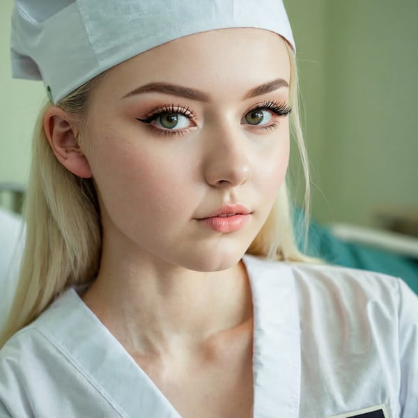 Tags: 21872187, SDXL
{"3": {"inputs": {"seed": 569385901626563, "steps": 64, "cfg": 6.73, "sampler_name": "dpmpp_2m", "scheduler": "karras", "denoise": 1.0, "model": ["27", 0], "positive": ["6", 0], "negative": ["7", 0], "latent_image": ["5", 0]}, "class_type": "KSampler"}, "4": {"inputs": {"ckpt_name": "juggernautxl.safetensors"}, "class_type": "CheckpointLoaderSimple"}, "5": {"inputs": {"width": 1024, "height": 1024, "batch_size": 1}, "class_type": "EmptyLatentImage"}, "6": {"inputs": {"text": "24 year old girl, (ukrainian:0.97), (blush:1.12), (seductive facial expression:1.07), (sexy lips:0.97), (temptress:1.10), (slim:1.01), (beautiful eyes:1.09), (eyelashes:1.14), (detailed face:0.99), (seductive pose:1.08), (pale skin:1.02), (cute:1.03), (double eyelids:1.02), (idol:0.95), (in a seductive pose:1.05), (large perky breasts:0.96), (cleavage:1.03), (thigh gap:1.00), (nurse in uniform:1.12) working in a hospital ward, (natural looking skin:1.04), (portra:1.03), (detailed skin:1.08), (RAW:1.05), (soft lighting:1.05), (candid cinema:1.09), (film:1.01), (textured skin:1.06), (skin fuzz:1.01)", "clip": ["27", 1]}, "class_type": "CLIPTextEncode"}, "7": {"inputs": {"text": "(low resolution:1.05), (twisted:1.12), (worst quality:1.13), (distorted:1.13), (bad hands:1.14), (watermark:1.08), (open mouth:1.12)", "clip": ["27", 1]}, "class_type": "CLIPTextEncode"}, "8": {"inputs": {"samples": ["3", 0], "vae": ["4", 2]}, "class_type": "VAEDecode"}, "25": {"inputs": {"lora_name": "nudify_xl.safetensors", "strength_model": 0.18, "strength_clip": 0.38, "model": ["4", 0], "clip": ["4", 1]}, "class_type": "LoraLoader"}, "26": {"inputs": {"lora_name": "shirtlift_SDXL_v2.safetensors", "strength_model": 0.06, "strength_clip": 0.1, "model": ["25", 0], "clip": ["25", 1]}, "class_type": "LoraLoader"}, "27": {"inputs": {"lora_name": "PerfectEyesXL.safetensors", "strength_model": 0.19, "strength_clip": 0.04, "model": ["26", 0], "clip": ["26", 1]}, "class_type": "LoraLoader"}, "30": {"inputs": {"model_name": "4x_NMKD-Superscale-SP_178000_G.pth"}, "class_type": "UpscaleModelLoader"}, "31": {"inputs": {"upscale_model": ["30", 0], "image": ["8", 0]}, "class_type": "ImageUpscaleWithModel"}, "32": {"inputs": {"upscale_method": "lanczos", "scale_by": 0.5, "image": ["31", 0]}, "class_type": "ImageScaleBy"}, "33": {"inputs": {"pixels": ["32", 0], "vae": ["4", 2]}, "class_type": "VAEEncode"}, "34": {"inputs": {"seed": 569385901626563, "steps": 64, "cfg": 6.73, "sampler_name": "dpmpp_2m", "scheduler": "karras", "denoise": 0.3, "model": ["27", 0], "positive": ["6", 0], "negative": ["7", 0], "latent_image": ["33", 0]}, "class_type": "KSampler"}, "36": {"inputs": {"samples": ["34", 0], "vae": ["4", 2]}, "class_type": "VAEDecode"}, "39": {"inputs": {"filename_prefix": "comfyapi-1714159419904", "images": ["36", 0]}, "class_type": "SaveImage"}}