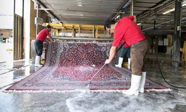 شستشوی تخصصی فرش ماشینی در کارخانه سهند پرند