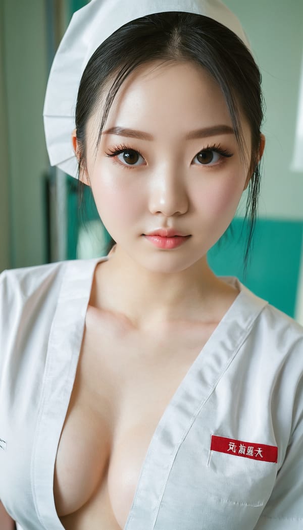 Tags: 21872187, SDXL
{"3": {"inputs": {"seed": 361989936128778, "steps": 32, "cfg": 6.25, "sampler_name": "dpmpp_2m", "scheduler": "karras", "denoise": 1.0, "model": ["27", 0], "positive": ["6", 0], "negative": ["7", 0], "latent_image": ["5", 0]}, "class_type": "KSampler"}, "4": {"inputs": {"ckpt_name": "juggernautxl.safetensors"}, "class_type": "CheckpointLoaderSimple"}, "5": {"inputs": {"width": 768, "height": 1344, "batch_size": 1}, "class_type": "EmptyLatentImage"}, "6": {"inputs": {"text": "22 year old girl, (chinese:0.99), (irish:0.95), (eyelashes:1.13), (detailed face:1.02), (idol:1.03), (seductive pose:0.98), (beautiful eyes:1.04), (temptress:1.04), (pale skin:1.11), (slim:1.09), (cute:1.06), (blush:1.05), (sexy lips:1.09), (seductive facial expression:0.95), (double eyelids:1.01), (perky ass:1.12), (exposed ass:1.02), (looking back:1.00), (sexy ass:0.98), (thigh gap:1.07), (nurse in uniform:1.09) working in a hospital ward, (candid cinema:1.09), (portra:1.07), (RAW:1.01), (skin fuzz:1.07), (detailed skin:1.00), (natural looking skin:1.07), (soft lighting:1.08), (textured skin:1.08), (film:1.00)", "clip": ["27", 1]}, "class_type": "CLIPTextEncode"}, "7": {"inputs": {"text": "(twisted:1.14), (low resolution:1.14), (worst quality:1.09), (bad hands:1.05), (open mouth:1.07), (watermark:1.11), (distorted:1.09)", "clip": ["27", 1]}, "class_type": "CLIPTextEncode"}, "8": {"inputs": {"samples": ["3", 0], "vae": ["4", 2]}, "class_type": "VAEDecode"}, "25": {"inputs": {"lora_name": "nudify_xl.safetensors", "strength_model": 0.21, "strength_clip": 0.05, "model": ["4", 0], "clip": ["4", 1]}, "class_type": "LoraLoader"}, "26": {"inputs": {"lora_name": "shirtlift_SDXL_v2.safetensors", "strength_model": 0.16, "strength_clip": 0.15, "model": ["25", 0], "clip": ["25", 1]}, "class_type": "LoraLoader"}, "27": {"inputs": {"lora_name": "PerfectEyesXL.safetensors", "strength_model": 0.06, "strength_clip": 0.08, "model": ["26", 0], "clip": ["26", 1]}, "class_type": "LoraLoader"}, "30": {"inputs": {"model_name": "4x_NMKD-Superscale-SP_178000_G.pth"}, "class_type": "UpscaleModelLoader"}, "31": {"inputs": {"upscale_model": ["30", 0], "image": ["8", 0]}, "class_type": "ImageUpscaleWithModel"}, "32": {"inputs": {"upscale_method": "lanczos", "scale_by": 0.5, "image": ["31", 0]}, "class_type": "ImageScaleBy"}, "33": {"inputs": {"pixels": ["32", 0], "vae": ["4", 2]}, "class_type": "VAEEncode"}, "34": {"inputs": {"seed": 361989936128778, "steps": 32, "cfg": 6.25, "sampler_name": "dpmpp_2m", "scheduler": "karras", "denoise": 0.3, "model": ["27", 0], "positive": ["6", 0], "negative": ["7", 0], "latent_image": ["33", 0]}, "class_type": "KSampler"}, "36": {"inputs": {"samples": ["34", 0], "vae": ["4", 2]}, "class_type": "VAEDecode"}, "39": {"inputs": {"filename_prefix": "comfyapi-1715980226888", "images": ["36", 0]}, "class_type": "SaveImage"}}