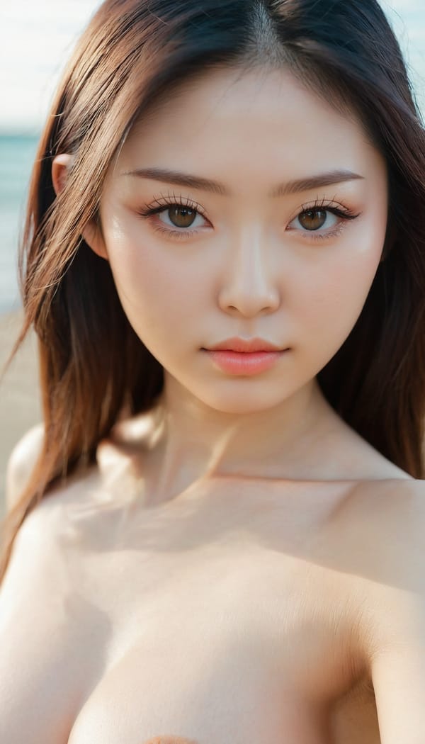 Tags: 21872187, SDXL
{"3": {"inputs": {"seed": 793452978343311, "steps": 32, "cfg": 7.95, "sampler_name": "dpmpp_2m", "scheduler": "karras", "denoise": 1.0, "model": ["27", 0], "positive": ["6", 0], "negative": ["7", 0], "latent_image": ["5", 0]}, "class_type": "KSampler"}, "4": {"inputs": {"ckpt_name": "juggernautxl.safetensors"}, "class_type": "CheckpointLoaderSimple"}, "5": {"inputs": {"width": 768, "height": 1344, "batch_size": 1}, "class_type": "EmptyLatentImage"}, "6": {"inputs": {"text": "22 year old girl, (japanese:1.11), (russian:0.97), (double eyelids:0.97), (seductive facial expression:1.00), (seductive pose:1.08), (detailed face:1.04), (temptress:1.08), (cute:1.04), (eyelashes:1.10), (slim:1.05), (blush:1.02), (beautiful eyes:0.97), (idol:1.02), (sexy lips:0.99), (pale skin:1.06), (on all fours:1.01), (spreading ass cheeks:1.07), (from behind:1.10), (backboob:1.10), strolling (nude:0.97) at a beach, (RAW:1.00), (portra:1.00), (soft lighting:1.03), (film:1.07), (detailed skin:1.03), (natural looking skin:1.08), (skin fuzz:1.08), (candid cinema:1.07), (textured skin:1.00)", "clip": ["27", 1]}, "class_type": "CLIPTextEncode"}, "7": {"inputs": {"text": "(open mouth:1.11), (watermark:1.05), (bad hands:1.10), (worst quality:1.07), (distorted:1.05), (twisted:1.11), (low resolution:1.06)", "clip": ["27", 1]}, "class_type": "CLIPTextEncode"}, "8": {"inputs": {"samples": ["3", 0], "vae": ["4", 2]}, "class_type": "VAEDecode"}, "25": {"inputs": {"lora_name": "nudify_xl.safetensors", "strength_model": 0.19, "strength_clip": 0.16, "model": ["4", 0], "clip": ["4", 1]}, "class_type": "LoraLoader"}, "26": {"inputs": {"lora_name": "shirtlift_SDXL_v2.safetensors", "strength_model": 0.05, "strength_clip": 0.0, "model": ["25", 0], "clip": ["25", 1]}, "class_type": "LoraLoader"}, "27": {"inputs": {"lora_name": "PerfectEyesXL.safetensors", "strength_model": 0.12, "strength_clip": 0.02, "model": ["26", 0], "clip": ["26", 1]}, "class_type": "LoraLoader"}, "30": {"inputs": {"model_name": "4x_NMKD-Superscale-SP_178000_G.pth"}, "class_type": "UpscaleModelLoader"}, "31": {"inputs": {"upscale_model": ["30", 0], "image": ["8", 0]}, "class_type": "ImageUpscaleWithModel"}, "32": {"inputs": {"upscale_method": "lanczos", "scale_by": 0.5, "image": ["31", 0]}, "class_type": "ImageScaleBy"}, "33": {"inputs": {"pixels": ["32", 0], "vae": ["4", 2]}, "class_type": "VAEEncode"}, "34": {"inputs": {"seed": 793452978343311, "steps": 32, "cfg": 7.95, "sampler_name": "dpmpp_2m", "scheduler": "karras", "denoise": 0.3, "model": ["27", 0], "positive": ["6", 0], "negative": ["7", 0], "latent_image": ["33", 0]}, "class_type": "KSampler"}, "36": {"inputs": {"samples": ["34", 0], "vae": ["4", 2]}, "class_type": "VAEDecode"}, "39": {"inputs": {"filename_prefix": "comfyapi-1724523505296", "images": ["36", 0]}, "class_type": "SaveImage"}}