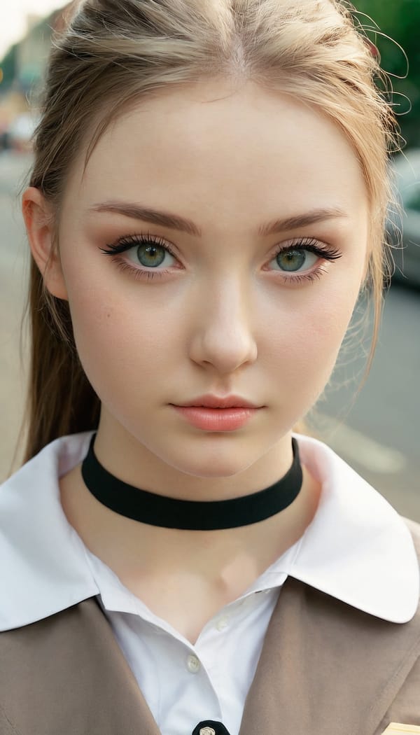 Tags: 21872187, SDXL
{"3": {"inputs": {"seed": 793270769660451, "steps": 32, "cfg": 5.94, "sampler_name": "dpmpp_2m", "scheduler": "karras", "denoise": 1.0, "model": ["27", 0], "positive": ["6", 0], "negative": ["7", 0], "latent_image": ["5", 0]}, "class_type": "KSampler"}, "4": {"inputs": {"ckpt_name": "juggernautxl.safetensors"}, "class_type": "CheckpointLoaderSimple"}, "5": {"inputs": {"width": 768, "height": 1344, "batch_size": 1}, "class_type": "EmptyLatentImage"}, "6": {"inputs": {"text": "18 year old girl, (irish:0.95), (ukrainian:0.99), (blush:1.04), (pale skin:0.95), (seductive pose:1.01), (eyelashes:1.05), (seductive facial expression:1.11), (idol:1.05), (cute:1.13), (temptress:1.00), (sexy lips:1.01), (slim:1.12), (double eyelids:1.06), (detailed face:1.12), (beautiful eyes:1.14), (in a seductive pose:1.12), (large perky breasts:1.03), (cleavage:1.14), (thigh gap:1.13), (school uniform:1.12), choker, busy street, (detailed skin:1.01), (film:1.08), (RAW:1.01), (candid cinema:1.09), (natural looking skin:1.02), (textured skin:1.00), (soft lighting:1.05), (skin fuzz:1.02), (portra:1.03)", "clip": ["27", 1]}, "class_type": "CLIPTextEncode"}, "7": {"inputs": {"text": "(open mouth:1.09), (low resolution:1.11), (bad hands:1.12), (twisted:1.12), (worst quality:1.10), (watermark:1.14), (distorted:1.08)", "clip": ["27", 1]}, "class_type": "CLIPTextEncode"}, "8": {"inputs": {"samples": ["3", 0], "vae": ["4", 2]}, "class_type": "VAEDecode"}, "25": {"inputs": {"lora_name": "nudify_xl.safetensors", "strength_model": 0.17, "strength_clip": 0.34, "model": ["4", 0], "clip": ["4", 1]}, "class_type": "LoraLoader"}, "26": {"inputs": {"lora_name": "shirtlift_SDXL_v2.safetensors", "strength_model": 0.15, "strength_clip": 0.12, "model": ["25", 0], "clip": ["25", 1]}, "class_type": "LoraLoader"}, "27": {"inputs": {"lora_name": "PerfectEyesXL.safetensors", "strength_model": 0.15, "strength_clip": 0.12, "model": ["26", 0], "clip": ["26", 1]}, "class_type": "LoraLoader"}, "30": {"inputs": {"model_name": "4x_NMKD-Superscale-SP_178000_G.pth"}, "class_type": "UpscaleModelLoader"}, "31": {"inputs": {"upscale_model": ["30", 0], "image": ["8", 0]}, "class_type": "ImageUpscaleWithModel"}, "32": {"inputs": {"upscale_method": "lanczos", "scale_by": 0.5, "image": ["31", 0]}, "class_type": "ImageScaleBy"}, "33": {"inputs": {"pixels": ["32", 0], "vae": ["4", 2]}, "class_type": "VAEEncode"}, "34": {"inputs": {"seed": 793270769660451, "steps": 32, "cfg": 5.94, "sampler_name": "dpmpp_2m", "scheduler": "karras", "denoise": 0.3, "model": ["27", 0], "positive": ["6", 0], "negative": ["7", 0], "latent_image": ["33", 0]}, "class_type": "KSampler"}, "36": {"inputs": {"samples": ["34", 0], "vae": ["4", 2]}, "class_type": "VAEDecode"}, "39": {"inputs": {"filename_prefix": "comfyapi-1714835350322", "images": ["36", 0]}, "class_type": "SaveImage"}}