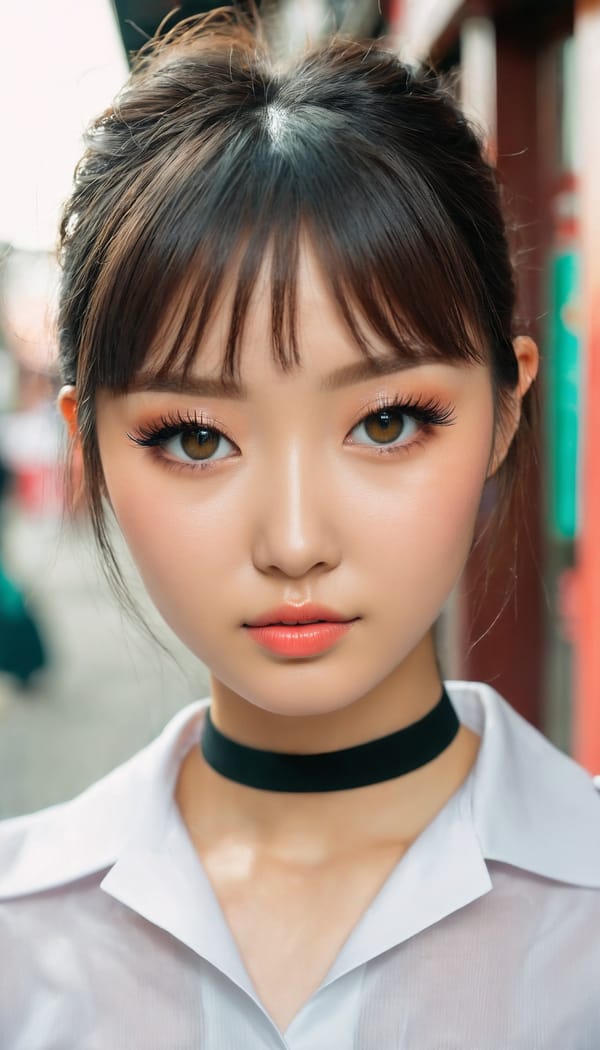 Tags: 21872187, SDXL
{"3": {"inputs": {"seed": 535997505016668, "steps": 64, "cfg": 7.84, "sampler_name": "dpmpp_2m", "scheduler": "karras", "denoise": 1.0, "model": ["27", 0], "positive": ["6", 0], "negative": ["7", 0], "latent_image": ["5", 0]}, "class_type": "KSampler"}, "4": {"inputs": {"ckpt_name": "juggernautxl.safetensors"}, "class_type": "CheckpointLoaderSimple"}, "5": {"inputs": {"width": 768, "height": 1344, "batch_size": 1}, "class_type": "EmptyLatentImage"}, "6": {"inputs": {"text": "24 year old girl, (irish:1.07), (chinese:1.06), (russian:1.00), (ukrainian:1.13), (eyelashes:1.08), (slim:1.10), (cute:1.10), (detailed face:0.98), (double eyelids:1.00), (idol:0.99), (beautiful eyes:0.96), (blush:1.07), (temptress:1.13), (seductive pose:1.06), (sexy lips:1.14), (seductive facial expression:1.07), (perky ass:1.04), (exposed ass:0.97), (looking back:1.06), (sexy ass:1.00), (thigh gap:1.11), (school uniform:1.03), choker, busy street, (natural looking skin:1.02), (soft lighting:1.08), (RAW:1.07), (film:1.03), (candid cinema:1.08), (portra:1.03), (skin fuzz:1.05), (detailed skin:1.08), (textured skin:1.08)", "clip": ["27", 1]}, "class_type": "CLIPTextEncode"}, "7": {"inputs": {"text": "(watermark:1.13), (low resolution:1.07), (distorted:1.10), (open mouth:1.12), (worst quality:1.14), (twisted:1.12), (bad hands:1.13)", "clip": ["27", 1]}, "class_type": "CLIPTextEncode"}, "8": {"inputs": {"samples": ["3", 0], "vae": ["4", 2]}, "class_type": "VAEDecode"}, "25": {"inputs": {"lora_name": "nudify_xl.safetensors", "strength_model": 0.37, "strength_clip": 0.06, "model": ["4", 0], "clip": ["4", 1]}, "class_type": "LoraLoader"}, "26": {"inputs": {"lora_name": "shirtlift_SDXL_v2.safetensors", "strength_model": 0.09, "strength_clip": 0.18, "model": ["25", 0], "clip": ["25", 1]}, "class_type": "LoraLoader"}, "27": {"inputs": {"lora_name": "PerfectEyesXL.safetensors", "strength_model": 0.17, "strength_clip": 0.19, "model": ["26", 0], "clip": ["26", 1]}, "class_type": "LoraLoader"}, "30": {"inputs": {"model_name": "4x_NMKD-Superscale-SP_178000_G.pth"}, "class_type": "UpscaleModelLoader"}, "31": {"inputs": {"upscale_model": ["30", 0], "image": ["8", 0]}, "class_type": "ImageUpscaleWithModel"}, "32": {"inputs": {"upscale_method": "lanczos", "scale_by": 0.5, "image": ["31", 0]}, "class_type": "ImageScaleBy"}, "33": {"inputs": {"pixels": ["32", 0], "vae": ["4", 2]}, "class_type": "VAEEncode"}, "34": {"inputs": {"seed": 535997505016668, "steps": 64, "cfg": 7.84, "sampler_name": "dpmpp_2m", "scheduler": "karras", "denoise": 0.3, "model": ["27", 0], "positive": ["6", 0], "negative": ["7", 0], "latent_image": ["33", 0]}, "class_type": "KSampler"}, "36": {"inputs": {"samples": ["34", 0], "vae": ["4", 2]}, "class_type": "VAEDecode"}, "39": {"inputs": {"filename_prefix": "comfyapi-1714072772300", "images": ["36", 0]}, "class_type": "SaveImage"}}