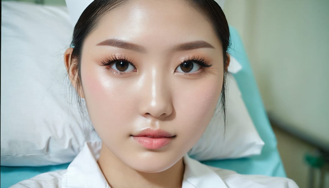 Tags: 21872187, SDXL
{"3": {"inputs": {"seed": 616197466567267, "steps": 32, "cfg": 7.81, "sampler_name": "dpmpp_2m", "scheduler": "karras", "denoise": 1.0, "model": ["27", 0], "positive": ["6", 0], "negative": ["7", 0], "latent_image": ["5", 0]}, "class_type": "KSampler"}, "4": {"inputs": {"ckpt_name": "juggernautxl.safetensors"}, "class_type": "CheckpointLoaderSimple"}, "5": {"inputs": {"width": 1344, "height": 768, "batch_size": 1}, "class_type": "EmptyLatentImage"}, "6": {"inputs": {"text": "20 year old girl, (taiwanese:1.07), (temptress:1.06), (blush:1.00), (sexy lips:0.99), (detailed face:1.05), (eyelashes:1.10), (beautiful eyes:1.05), (cute:1.14), (pale skin:1.04), (idol:0.96), (seductive pose:1.05), (double eyelids:1.08), (seductive facial expression:1.05), (slim:1.04), (perky ass:1.11), (exposed ass:0.95), (looking back:1.09), (sexy ass:1.10), (thigh gap:1.11), (nurse in uniform:1.14) working in a hospital ward, (candid cinema:1.04), (detailed skin:1.07), (natural looking skin:1.03), (film:1.09), (skin fuzz:1.09), (soft lighting:1.07), (RAW:1.00), (portra:1.08), (textured skin:1.03)", "clip": ["27", 1]}, "class_type": "CLIPTextEncode"}, "7": {"inputs": {"text": "(low resolution:1.12), (bad hands:1.09), (open mouth:1.10), (worst quality:1.06), (twisted:1.06), (distorted:1.08), (watermark:1.09)", "clip": ["27", 1]}, "class_type": "CLIPTextEncode"}, "8": {"inputs": {"samples": ["3", 0], "vae": ["4", 2]}, "class_type": "VAEDecode"}, "25": {"inputs": {"lora_name": "nudify_xl.safetensors", "strength_model": 0.14, "strength_clip": 0.14, "model": ["4", 0], "clip": ["4", 1]}, "class_type": "LoraLoader"}, "26": {"inputs": {"lora_name": "shirtlift_SDXL_v2.safetensors", "strength_model": 0.05, "strength_clip": 0.1, "model": ["25", 0], "clip": ["25", 1]}, "class_type": "LoraLoader"}, "27": {"inputs": {"lora_name": "PerfectEyesXL.safetensors", "strength_model": 0.11, "strength_clip": 0.02, "model": ["26", 0], "clip": ["26", 1]}, "class_type": "LoraLoader"}, "30": {"inputs": {"model_name": "4x_NMKD-Superscale-SP_178000_G.pth"}, "class_type": "UpscaleModelLoader"}, "31": {"inputs": {"upscale_model": ["30", 0], "image": ["8", 0]}, "class_type": "ImageUpscaleWithModel"}, "32": {"inputs": {"upscale_method": "lanczos", "scale_by": 0.5, "image": ["31", 0]}, "class_type": "ImageScaleBy"}, "33": {"inputs": {"pixels": ["32", 0], "vae": ["4", 2]}, "class_type": "VAEEncode"}, "34": {"inputs": {"seed": 616197466567267, "steps": 32, "cfg": 7.81, "sampler_name": "dpmpp_2m", "scheduler": "karras", "denoise": 0.3, "model": ["27", 0], "positive": ["6", 0], "negative": ["7", 0], "latent_image": ["33", 0]}, "class_type": "KSampler"}, "36": {"inputs": {"samples": ["34", 0], "vae": ["4", 2]}, "class_type": "VAEDecode"}, "39": {"inputs": {"filename_prefix": "comfyapi-1715883518952", "images": ["36", 0]}, "class_type": "SaveImage"}}