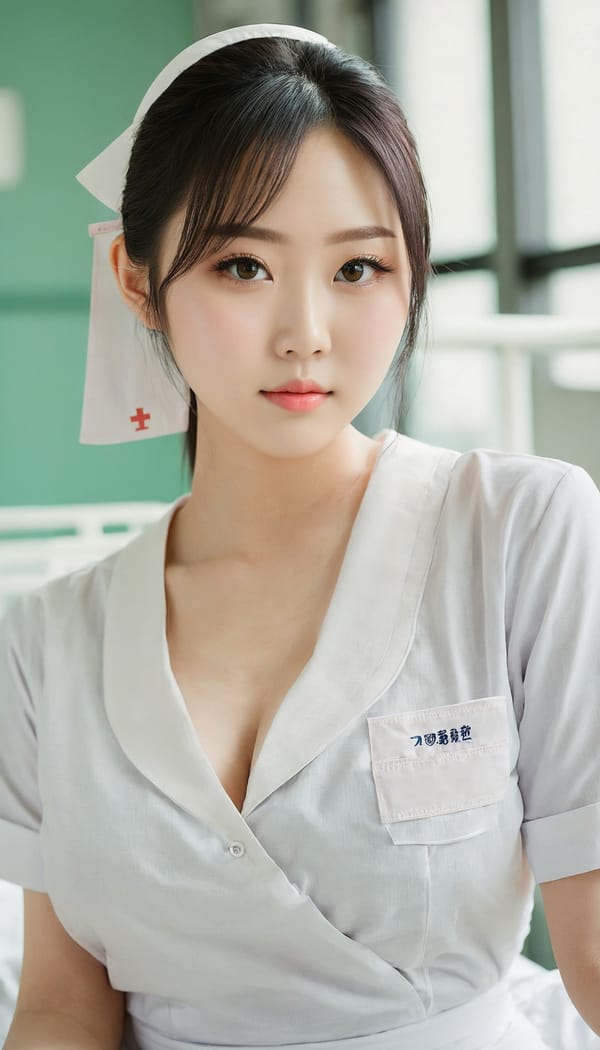 Tags: 21872187, SDXL
{"3": {"inputs": {"seed": 926697986799369, "steps": 64, "cfg": 5.77, "sampler_name": "dpmpp_2m", "scheduler": "karras", "denoise": 1.0, "model": ["27", 0], "positive": ["6", 0], "negative": ["7", 0], "latent_image": ["5", 0]}, "class_type": "KSampler"}, "4": {"inputs": {"ckpt_name": "juggernautxl.safetensors"}, "class_type": "CheckpointLoaderSimple"}, "5": {"inputs": {"width": 768, "height": 1344, "batch_size": 1}, "class_type": "EmptyLatentImage"}, "6": {"inputs": {"text": "23 year old girl, (chinese:0.96), (japanese:1.11), (idol:1.03), (seductive facial expression:1.05), (temptress:1.11), (eyelashes:1.02), (pale skin:1.10), (sexy lips:0.97), (slim:0.96), (seductive pose:1.09), (cute:1.14), (double eyelids:0.98), (blush:1.11), (detailed face:1.04), (beautiful eyes:1.10), (in a seductive pose:1.00), (large perky breasts:1.02), (cleavage:1.02), (thigh gap:0.98), (nurse in uniform:1.12) working in a hospital ward, (candid cinema:1.06), (detailed skin:1.05), (RAW:1.04), (skin fuzz:1.06), (natural looking skin:1.02), (film:1.06), (soft lighting:1.09), (textured skin:1.05), (portra:1.04)", "clip": ["27", 1]}, "class_type": "CLIPTextEncode"}, "7": {"inputs": {"text": "(distorted:1.05), (twisted:1.07), (worst quality:1.12), (open mouth:1.11), (low resolution:1.05), (watermark:1.12), (bad hands:1.11)", "clip": ["27", 1]}, "class_type": "CLIPTextEncode"}, "8": {"inputs": {"samples": ["3", 0], "vae": ["4", 2]}, "class_type": "VAEDecode"}, "25": {"inputs": {"lora_name": "nudify_xl.safetensors", "strength_model": 0.15, "strength_clip": 0.27, "model": ["4", 0], "clip": ["4", 1]}, "class_type": "LoraLoader"}, "26": {"inputs": {"lora_name": "shirtlift_SDXL_v2.safetensors", "strength_model": 0.14, "strength_clip": 0.19, "model": ["25", 0], "clip": ["25", 1]}, "class_type": "LoraLoader"}, "27": {"inputs": {"lora_name": "PerfectEyesXL.safetensors", "strength_model": 0.14, "strength_clip": 0.08, "model": ["26", 0], "clip": ["26", 1]}, "class_type": "LoraLoader"}, "30": {"inputs": {"model_name": "4x_NMKD-Superscale-SP_178000_G.pth"}, "class_type": "UpscaleModelLoader"}, "31": {"inputs": {"upscale_model": ["30", 0], "image": ["8", 0]}, "class_type": "ImageUpscaleWithModel"}, "32": {"inputs": {"upscale_method": "lanczos", "scale_by": 0.5, "image": ["31", 0]}, "class_type": "ImageScaleBy"}, "33": {"inputs": {"pixels": ["32", 0], "vae": ["4", 2]}, "class_type": "VAEEncode"}, "34": {"inputs": {"seed": 926697986799369, "steps": 64, "cfg": 5.77, "sampler_name": "dpmpp_2m", "scheduler": "karras", "denoise": 0.3, "model": ["27", 0], "positive": ["6", 0], "negative": ["7", 0], "latent_image": ["33", 0]}, "class_type": "KSampler"}, "36": {"inputs": {"samples": ["34", 0], "vae": ["4", 2]}, "class_type": "VAEDecode"}, "39": {"inputs": {"filename_prefix": "comfyapi-1716027115236", "images": ["36", 0]}, "class_type": "SaveImage"}}