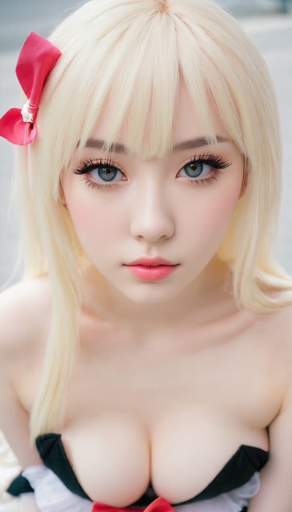 Tags: 21872187, SDXL
{"3": {"inputs": {"seed": 230839361958087, "steps": 32, "cfg": 6.02, "sampler_name": "dpmpp_2m", "scheduler": "karras", "denoise": 1.0, "model": ["27", 0], "positive": ["6", 0], "negative": ["7", 0], "latent_image": ["5", 0]}, "class_type": "KSampler"}, "4": {"inputs": {"ckpt_name": "juggernautxl.safetensors"}, "class_type": "CheckpointLoaderSimple"}, "5": {"inputs": {"width": 768, "height": 1344, "batch_size": 1}, "class_type": "EmptyLatentImage"}, "6": {"inputs": {"text": "20 year old girl, (pale skin:0.95), (seductive pose:1.06), (beautiful eyes:0.97), (slim:0.98), (double eyelids:0.97), (eyelashes:1.05), (sexy lips:1.09), (cute:1.05), (blush:1.03), (temptress:0.95), (detailed face:0.95), (idol:1.12), (in a seductive pose:1.06), (large perky breasts:0.97), (cleavage:1.04), (thigh gap:1.03), (in a cosplay:1.01) at comiket posing for camera, (soft lighting:1.06), (RAW:1.00), (detailed skin:1.04), (portra:1.01), (candid cinema:1.00), (film:1.04), (skin fuzz:1.09), (textured skin:1.00), (natural looking skin:1.03)", "clip": ["27", 1]}, "class_type": "CLIPTextEncode"}, "7": {"inputs": {"text": "(distorted:1.10), (open mouth:1.06), (bad hands:1.07), (worst quality:1.09), (low resolution:1.08), (watermark:1.08), (twisted:1.12)", "clip": ["27", 1]}, "class_type": "CLIPTextEncode"}, "8": {"inputs": {"samples": ["3", 0], "vae": ["4", 2]}, "class_type": "VAEDecode"}, "25": {"inputs": {"lora_name": "nudify_xl.safetensors", "strength_model": 0.21, "strength_clip": 0.12, "model": ["4", 0], "clip": ["4", 1]}, "class_type": "LoraLoader"}, "26": {"inputs": {"lora_name": "shirtlift_SDXL_v2.safetensors", "strength_model": 0.01, "strength_clip": 0.17, "model": ["25", 0], "clip": ["25", 1]}, "class_type": "LoraLoader"}, "27": {"inputs": {"lora_name": "PerfectEyesXL.safetensors", "strength_model": 0.11, "strength_clip": 0.07, "model": ["26", 0], "clip": ["26", 1]}, "class_type": "LoraLoader"}, "30": {"inputs": {"model_name": "4x_NMKD-Superscale-SP_178000_G.pth"}, "class_type": "UpscaleModelLoader"}, "31": {"inputs": {"upscale_model": ["30", 0], "image": ["8", 0]}, "class_type": "ImageUpscaleWithModel"}, "32": {"inputs": {"upscale_method": "lanczos", "scale_by": 0.5, "image": ["31", 0]}, "class_type": "ImageScaleBy"}, "33": {"inputs": {"pixels": ["32", 0], "vae": ["4", 2]}, "class_type": "VAEEncode"}, "34": {"inputs": {"seed": 230839361958087, "steps": 32, "cfg": 6.02, "sampler_name": "dpmpp_2m", "scheduler": "karras", "denoise": 0.3, "model": ["27", 0], "positive": ["6", 0], "negative": ["7", 0], "latent_image": ["33", 0]}, "class_type": "KSampler"}, "36": {"inputs": {"samples": ["34", 0], "vae": ["4", 2]}, "class_type": "VAEDecode"}, "39": {"inputs": {"filename_prefix": "comfyapi-1714749478729", "images": ["36", 0]}, "class_type": "SaveImage"}}