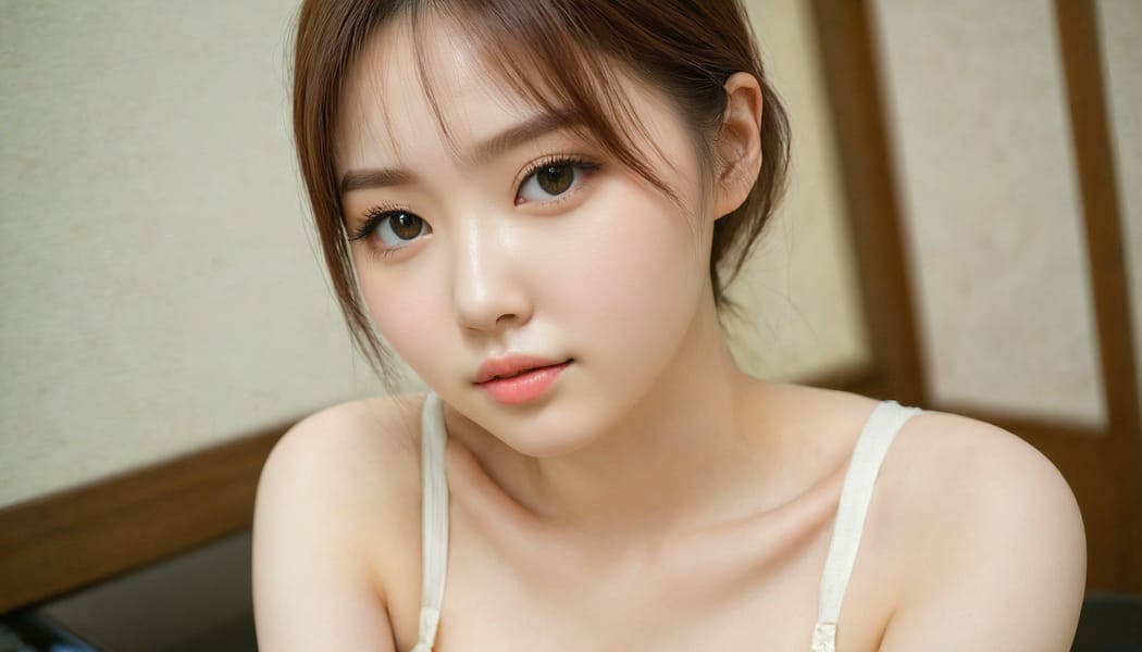 Tags: 21872187, SDXL
{"3": {"inputs": {"seed": 926763098510396, "steps": 32, "cfg": 5.82, "sampler_name": "dpmpp_2m", "scheduler": "karras", "denoise": 1.0, "model": ["27", 0], "positive": ["6", 0], "negative": ["7", 0], "latent_image": ["5", 0]}, "class_type": "KSampler"}, "4": {"inputs": {"ckpt_name": "juggernautxl.safetensors"}, "class_type": "CheckpointLoaderSimple"}, "5": {"inputs": {"width": 1344, "height": 768, "batch_size": 1}, "class_type": "EmptyLatentImage"}, "6": {"inputs": {"text": "20 year old girl, (irish:0.96), (ukrainian:1.12), (chinese:0.97), (korean:0.99), (beautiful eyes:0.98), (eyelashes:1.05), (double eyelids:0.97), (seductive pose:1.05), (blush:0.96), (seductive facial expression:1.14), (temptress:1.07), (detailed face:1.09), (idol:0.95), (pale skin:1.10), (cute:1.00), (sexy lips:1.14), (slim:1.08), (in a seductive pose:0.99), (large perky breasts:0.98), (cleavage:1.10), (thigh gap:1.01), (an office lady:0.96), (detailed skin:1.08), (skin fuzz:1.05), (candid cinema:1.04), (RAW:1.08), (textured skin:1.03), (portra:1.01), (natural looking skin:1.09), (soft lighting:1.01), (film:1.08)", "clip": ["27", 1]}, "class_type": "CLIPTextEncode"}, "7": {"inputs": {"text": "(open mouth:1.10), (worst quality:1.14), (twisted:1.13), (low resolution:1.10), (distorted:1.10), (watermark:1.08), (bad hands:1.09)", "clip": ["27", 1]}, "class_type": "CLIPTextEncode"}, "8": {"inputs": {"samples": ["3", 0], "vae": ["4", 2]}, "class_type": "VAEDecode"}, "25": {"inputs": {"lora_name": "nudify_xl.safetensors", "strength_model": 0.23, "strength_clip": 0.04, "model": ["4", 0], "clip": ["4", 1]}, "class_type": "LoraLoader"}, "26": {"inputs": {"lora_name": "shirtlift_SDXL_v2.safetensors", "strength_model": 0.17, "strength_clip": 0.05, "model": ["25", 0], "clip": ["25", 1]}, "class_type": "LoraLoader"}, "27": {"inputs": {"lora_name": "PerfectEyesXL.safetensors", "strength_model": 0.18, "strength_clip": 0.02, "model": ["26", 0], "clip": ["26", 1]}, "class_type": "LoraLoader"}, "30": {"inputs": {"model_name": "4x_NMKD-Superscale-SP_178000_G.pth"}, "class_type": "UpscaleModelLoader"}, "31": {"inputs": {"upscale_model": ["30", 0], "image": ["8", 0]}, "class_type": "ImageUpscaleWithModel"}, "32": {"inputs": {"upscale_method": "lanczos", "scale_by": 0.5, "image": ["31", 0]}, "class_type": "ImageScaleBy"}, "33": {"inputs": {"pixels": ["32", 0], "vae": ["4", 2]}, "class_type": "VAEEncode"}, "34": {"inputs": {"seed": 926763098510396, "steps": 32, "cfg": 5.82, "sampler_name": "dpmpp_2m", "scheduler": "karras", "denoise": 0.3, "model": ["27", 0], "positive": ["6", 0], "negative": ["7", 0], "latent_image": ["33", 0]}, "class_type": "KSampler"}, "36": {"inputs": {"samples": ["34", 0], "vae": ["4", 2]}, "class_type": "VAEDecode"}, "39": {"inputs": {"filename_prefix": "comfyapi-1726885786484", "images": ["36", 0]}, "class_type": "SaveImage"}}