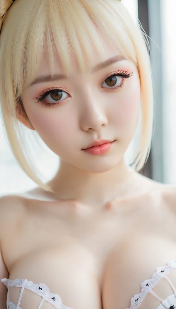 Tags: 21872187, SDXL
{"3": {"inputs": {"seed": 126407092702912, "steps": 64, "cfg": 7.51, "sampler_name": "dpmpp_2m", "scheduler": "karras", "denoise": 1.0, "model": ["27", 0], "positive": ["6", 0], "negative": ["7", 0], "latent_image": ["5", 0]}, "class_type": "KSampler"}, "4": {"inputs": {"ckpt_name": "juggernautxl.safetensors"}, "class_type": "CheckpointLoaderSimple"}, "5": {"inputs": {"width": 768, "height": 1344, "batch_size": 1}, "class_type": "EmptyLatentImage"}, "6": {"inputs": {"text": "20 year old girl, (russian:1.07), (korean:1.14), (idol:1.04), (pale skin:1.14), (double eyelids:1.11), (cute:1.11), (slim:1.11), (temptress:0.97), (eyelashes:1.08), (blush:1.09), (detailed face:1.12), (sexy lips:0.99), (seductive pose:1.09), (seductive facial expression:0.96), (beautiful eyes:1.07), (in a seductive pose:1.14), (large perky breasts:1.07), (cleavage:1.05), (thigh gap:0.98), (in a cosplay:1.08) at comiket posing for camera, (soft lighting:1.05), (natural looking skin:1.07), (RAW:1.00), (textured skin:1.04), (candid cinema:1.01), (detailed skin:1.00), (portra:1.04), (film:1.00), (skin fuzz:1.05)", "clip": ["27", 1]}, "class_type": "CLIPTextEncode"}, "7": {"inputs": {"text": "(open mouth:1.11), (bad hands:1.14), (watermark:1.07), (twisted:1.07), (low resolution:1.05), (distorted:1.10), (worst quality:1.13)", "clip": ["27", 1]}, "class_type": "CLIPTextEncode"}, "8": {"inputs": {"samples": ["3", 0], "vae": ["4", 2]}, "class_type": "VAEDecode"}, "25": {"inputs": {"lora_name": "nudify_xl.safetensors", "strength_model": 0.16, "strength_clip": 0.3, "model": ["4", 0], "clip": ["4", 1]}, "class_type": "LoraLoader"}, "26": {"inputs": {"lora_name": "shirtlift_SDXL_v2.safetensors", "strength_model": 0.05, "strength_clip": 0.05, "model": ["25", 0], "clip": ["25", 1]}, "class_type": "LoraLoader"}, "27": {"inputs": {"lora_name": "PerfectEyesXL.safetensors", "strength_model": 0.06, "strength_clip": 0.12, "model": ["26", 0], "clip": ["26", 1]}, "class_type": "LoraLoader"}, "30": {"inputs": {"model_name": "4x_NMKD-Superscale-SP_178000_G.pth"}, "class_type": "UpscaleModelLoader"}, "31": {"inputs": {"upscale_model": ["30", 0], "image": ["8", 0]}, "class_type": "ImageUpscaleWithModel"}, "32": {"inputs": {"upscale_method": "lanczos", "scale_by": 0.5, "image": ["31", 0]}, "class_type": "ImageScaleBy"}, "33": {"inputs": {"pixels": ["32", 0], "vae": ["4", 2]}, "class_type": "VAEEncode"}, "34": {"inputs": {"seed": 126407092702912, "steps": 64, "cfg": 7.51, "sampler_name": "dpmpp_2m", "scheduler": "karras", "denoise": 0.3, "model": ["27", 0], "positive": ["6", 0], "negative": ["7", 0], "latent_image": ["33", 0]}, "class_type": "KSampler"}, "36": {"inputs": {"samples": ["34", 0], "vae": ["4", 2]}, "class_type": "VAEDecode"}, "39": {"inputs": {"filename_prefix": "comfyapi-1734308732270", "images": ["36", 0]}, "class_type": "SaveImage"}}