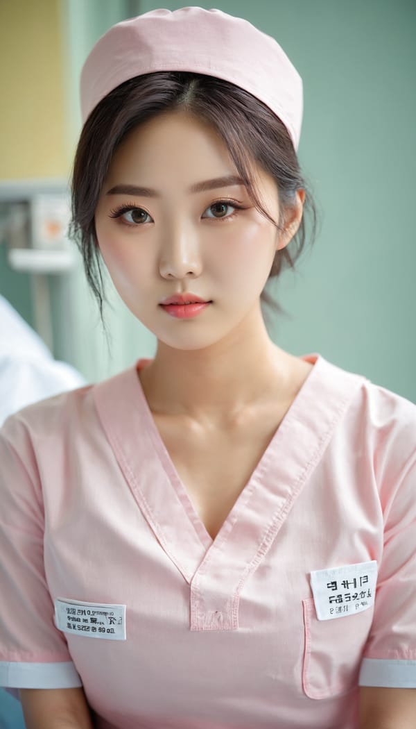 Tags: 21872187, SDXL
{"3": {"inputs": {"seed": 179888559252828, "steps": 32, "cfg": 6.29, "sampler_name": "dpmpp_2m", "scheduler": "karras", "denoise": 1.0, "model": ["27", 0], "positive": ["6", 0], "negative": ["7", 0], "latent_image": ["5", 0]}, "class_type": "KSampler"}, "4": {"inputs": {"ckpt_name": "juggernautxl.safetensors"}, "class_type": "CheckpointLoaderSimple"}, "5": {"inputs": {"width": 768, "height": 1344, "batch_size": 1}, "class_type": "EmptyLatentImage"}, "6": {"inputs": {"text": "21 year old girl, (korean:1.10), (chinese:1.12), (seductive facial expression:1.11), (cute:1.03), (temptress:1.07), (eyelashes:0.98), (detailed face:1.04), (sexy lips:1.13), (blush:1.14), (idol:1.10), (double eyelids:1.05), (beautiful eyes:1.14), (slim:1.09), (seductive pose:1.11), (in a seductive pose:1.04), (large perky breasts:0.95), (cleavage:1.05), (thigh gap:0.99), (nurse in uniform:0.97) working in a hospital ward, (detailed skin:1.00), (textured skin:1.00), (natural looking skin:1.05), (RAW:1.08), (candid cinema:1.02), (film:1.02), (portra:1.03), (soft lighting:1.05), (skin fuzz:1.09)", "clip": ["27", 1]}, "class_type": "CLIPTextEncode"}, "7": {"inputs": {"text": "(worst quality:1.12), (open mouth:1.12), (watermark:1.06), (twisted:1.09), (distorted:1.14), (bad hands:1.14)", "clip": ["27", 1]}, "class_type": "CLIPTextEncode"}, "8": {"inputs": {"samples": ["3", 0], "vae": ["4", 2]}, "class_type": "VAEDecode"}, "25": {"inputs": {"lora_name": "nudify_xl.safetensors", "strength_model": 0.1, "strength_clip": 0.15, "model": ["4", 0], "clip": ["4", 1]}, "class_type": "LoraLoader"}, "26": {"inputs": {"lora_name": "shirtlift_SDXL_v2.safetensors", "strength_model": 0.0, "strength_clip": 0.1, "model": ["25", 0], "clip": ["25", 1]}, "class_type": "LoraLoader"}, "27": {"inputs": {"lora_name": "PerfectEyesXL.safetensors", "strength_model": 0.12, "strength_clip": 0.09, "model": ["26", 0], "clip": ["26", 1]}, "class_type": "LoraLoader"}, "30": {"inputs": {"model_name": "4x_NMKD-Superscale-SP_178000_G.pth"}, "class_type": "UpscaleModelLoader"}, "31": {"inputs": {"upscale_model": ["30", 0], "image": ["8", 0]}, "class_type": "ImageUpscaleWithModel"}, "32": {"inputs": {"upscale_method": "lanczos", "scale_by": 0.5, "image": ["31", 0]}, "class_type": "ImageScaleBy"}, "33": {"inputs": {"pixels": ["32", 0], "vae": ["4", 2]}, "class_type": "VAEEncode"}, "34": {"inputs": {"seed": 179888559252828, "steps": 32, "cfg": 6.29, "sampler_name": "dpmpp_2m", "scheduler": "karras", "denoise": 0.3, "model": ["27", 0], "positive": ["6", 0], "negative": ["7", 0], "latent_image": ["33", 0]}, "class_type": "KSampler"}, "36": {"inputs": {"samples": ["34", 0], "vae": ["4", 2]}, "class_type": "VAEDecode"}, "39": {"inputs": {"filename_prefix": "comfyapi-1727111773893", "images": ["36", 0]}, "class_type": "SaveImage"}}