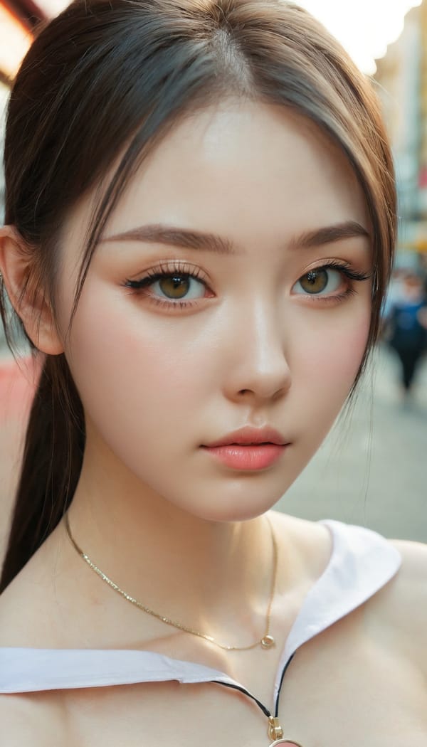 Tags: 21872187, SDXL
{"3": {"inputs": {"seed": 536752806896773, "steps": 64, "cfg": 7.57, "sampler_name": "dpmpp_2m", "scheduler": "karras", "denoise": 1.0, "model": ["27", 0], "positive": ["6", 0], "negative": ["7", 0], "latent_image": ["5", 0]}, "class_type": "KSampler"}, "4": {"inputs": {"ckpt_name": "juggernautxl.safetensors"}, "class_type": "CheckpointLoaderSimple"}, "5": {"inputs": {"width": 768, "height": 1344, "batch_size": 1}, "class_type": "EmptyLatentImage"}, "6": {"inputs": {"text": "19 year old girl, (russian:1.12), (ukrainian:0.95), (taiwanese:1.04), (pale skin:1.03), (sexy lips:1.03), (beautiful eyes:1.12), (temptress:1.08), (seductive facial expression:1.07), (idol:1.01), (seductive pose:1.05), (eyelashes:0.95), (blush:1.05), (detailed face:0.98), (double eyelids:1.14), (slim:0.99), (in a seductive pose:1.02), (large perky breasts:1.04), (cleavage:1.13), (thigh gap:1.08), (school uniform:0.99), choker, busy street, (detailed skin:1.05), (film:1.09), (textured skin:1.09), (candid cinema:1.08), (skin fuzz:1.07), (RAW:1.00), (natural looking skin:1.02), (portra:1.08), (soft lighting:1.02)", "clip": ["27", 1]}, "class_type": "CLIPTextEncode"}, "7": {"inputs": {"text": "(worst quality:1.13), (bad hands:1.13), (watermark:1.14), (twisted:1.11), (distorted:1.14), (open mouth:1.08), (low resolution:1.05)", "clip": ["27", 1]}, "class_type": "CLIPTextEncode"}, "8": {"inputs": {"samples": ["3", 0], "vae": ["4", 2]}, "class_type": "VAEDecode"}, "25": {"inputs": {"lora_name": "nudify_xl.safetensors", "strength_model": 0.32, "strength_clip": 0.0, "model": ["4", 0], "clip": ["4", 1]}, "class_type": "LoraLoader"}, "26": {"inputs": {"lora_name": "shirtlift_SDXL_v2.safetensors", "strength_model": 0.0, "strength_clip": 0.14, "model": ["25", 0], "clip": ["25", 1]}, "class_type": "LoraLoader"}, "27": {"inputs": {"lora_name": "PerfectEyesXL.safetensors", "strength_model": 0.06, "strength_clip": 0.02, "model": ["26", 0], "clip": ["26", 1]}, "class_type": "LoraLoader"}, "30": {"inputs": {"model_name": "4x_NMKD-Superscale-SP_178000_G.pth"}, "class_type": "UpscaleModelLoader"}, "31": {"inputs": {"upscale_model": ["30", 0], "image": ["8", 0]}, "class_type": "ImageUpscaleWithModel"}, "32": {"inputs": {"upscale_method": "lanczos", "scale_by": 0.5, "image": ["31", 0]}, "class_type": "ImageScaleBy"}, "33": {"inputs": {"pixels": ["32", 0], "vae": ["4", 2]}, "class_type": "VAEEncode"}, "34": {"inputs": {"seed": 536752806896773, "steps": 64, "cfg": 7.57, "sampler_name": "dpmpp_2m", "scheduler": "karras", "denoise": 0.3, "model": ["27", 0], "positive": ["6", 0], "negative": ["7", 0], "latent_image": ["33", 0]}, "class_type": "KSampler"}, "36": {"inputs": {"samples": ["34", 0], "vae": ["4", 2]}, "class_type": "VAEDecode"}, "39": {"inputs": {"filename_prefix": "comfyapi-1734984077767", "images": ["36", 0]}, "class_type": "SaveImage"}}