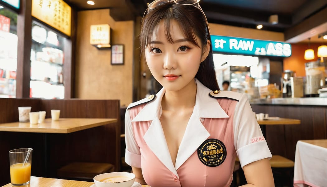 Tags: 21872187, SDXL
{"3": {"inputs": {"seed": 960654180672518, "steps": 64, "cfg": 7.89, "sampler_name": "dpmpp_2m", "scheduler": "karras", "denoise": 1.0, "model": ["27", 0], "positive": ["6", 0], "negative": ["7", 0], "latent_image": ["5", 0]}, "class_type": "KSampler"}, "4": {"inputs": {"ckpt_name": "juggernautxl.safetensors"}, "class_type": "CheckpointLoaderSimple"}, "5": {"inputs": {"width": 1344, "height": 768, "batch_size": 1}, "class_type": "EmptyLatentImage"}, "6": {"inputs": {"text": "25 year old girl, (taiwanese:1.06), (double eyelids:0.98), (cute:1.13), (detailed face:0.98), (idol:0.95), (eyelashes:0.96), (seductive facial expression:1.10), (seductive pose:1.06), (sexy lips:1.04), (beautiful eyes:1.03), (blush:1.11), (temptress:1.03), (slim:1.13), (perky ass:1.12), (exposed ass:1.07), (looking back:1.10), (sexy ass:1.05), (thigh gap:0.99), (a waitress in uniform:1.12) working at a restaurant, (soft lighting:1.04), (RAW:1.03), (portra:1.03), (textured skin:1.05), (film:1.02), (natural looking skin:1.06), (detailed skin:1.08), (candid cinema:1.09), (skin fuzz:1.02)", "clip": ["27", 1]}, "class_type": "CLIPTextEncode"}, "7": {"inputs": {"text": "(distorted:1.06), (low resolution:1.12), (bad hands:1.14), (worst quality:1.12), (watermark:1.09), (twisted:1.11), (open mouth:1.10)", "clip": ["27", 1]}, "class_type": "CLIPTextEncode"}, "8": {"inputs": {"samples": ["3", 0], "vae": ["4", 2]}, "class_type": "VAEDecode"}, "25": {"inputs": {"lora_name": "nudify_xl.safetensors", "strength_model": 0.32, "strength_clip": 0.31, "model": ["4", 0], "clip": ["4", 1]}, "class_type": "LoraLoader"}, "26": {"inputs": {"lora_name": "shirtlift_SDXL_v2.safetensors", "strength_model": 0.14, "strength_clip": 0.04, "model": ["25", 0], "clip": ["25", 1]}, "class_type": "LoraLoader"}, "27": {"inputs": {"lora_name": "PerfectEyesXL.safetensors", "strength_model": 0.12, "strength_clip": 0.11, "model": ["26", 0], "clip": ["26", 1]}, "class_type": "LoraLoader"}, "30": {"inputs": {"model_name": "4x_NMKD-Superscale-SP_178000_G.pth"}, "class_type": "UpscaleModelLoader"}, "31": {"inputs": {"upscale_model": ["30", 0], "image": ["8", 0]}, "class_type": "ImageUpscaleWithModel"}, "32": {"inputs": {"upscale_method": "lanczos", "scale_by": 0.5, "image": ["31", 0]}, "class_type": "ImageScaleBy"}, "33": {"inputs": {"pixels": ["32", 0], "vae": ["4", 2]}, "class_type": "VAEEncode"}, "34": {"inputs": {"seed": 960654180672518, "steps": 64, "cfg": 7.89, "sampler_name": "dpmpp_2m", "scheduler": "karras", "denoise": 0.3, "model": ["27", 0], "positive": ["6", 0], "negative": ["7", 0], "latent_image": ["33", 0]}, "class_type": "KSampler"}, "36": {"inputs": {"samples": ["34", 0], "vae": ["4", 2]}, "class_type": "VAEDecode"}, "39": {"inputs": {"filename_prefix": "comfyapi-1713496385156", "images": ["36", 0]}, "class_type": "SaveImage"}}