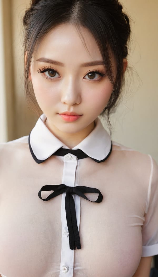 Tags: 21872187, SDXL
{"3": {"inputs": {"seed": 577757086868599, "steps": 64, "cfg": 5.36, "sampler_name": "dpmpp_2m", "scheduler": "karras", "denoise": 1.0, "model": ["27", 0], "positive": ["6", 0], "negative": ["7", 0], "latent_image": ["5", 0]}, "class_type": "KSampler"}, "4": {"inputs": {"ckpt_name": "juggernautxl.safetensors"}, "class_type": "CheckpointLoaderSimple"}, "5": {"inputs": {"width": 768, "height": 1344, "batch_size": 1}, "class_type": "EmptyLatentImage"}, "6": {"inputs": {"text": "27 year old girl, (detailed face:0.97), (eyelashes:1.10), (sexy lips:1.03), (seductive facial expression:1.05), (double eyelids:0.99), (idol:1.11), (pale skin:0.99), (blush:1.02), (seductive pose:0.97), (slim:1.05), (temptress:0.98), (beautiful eyes:1.14), (in a seductive pose:0.97), (large perky breasts:1.02), (cleavage:1.09), (thigh gap:1.03), (school uniform:1.12), choker, busy street, (portra:1.00), (soft lighting:1.04), (skin fuzz:1.04), (natural looking skin:1.01), (film:1.01), (candid cinema:1.06), (textured skin:1.01), (RAW:1.02), (detailed skin:1.03)", "clip": ["27", 1]}, "class_type": "CLIPTextEncode"}, "7": {"inputs": {"text": "(open mouth:1.12), (twisted:1.07), (low resolution:1.11), (worst quality:1.10), (bad hands:1.06), (watermark:1.09), (distorted:1.05)", "clip": ["27", 1]}, "class_type": "CLIPTextEncode"}, "8": {"inputs": {"samples": ["3", 0], "vae": ["4", 2]}, "class_type": "VAEDecode"}, "25": {"inputs": {"lora_name": "nudify_xl.safetensors", "strength_model": 0.0, "strength_clip": 0.16, "model": ["4", 0], "clip": ["4", 1]}, "class_type": "LoraLoader"}, "26": {"inputs": {"lora_name": "shirtlift_SDXL_v2.safetensors", "strength_model": 0.0, "strength_clip": 0.04, "model": ["25", 0], "clip": ["25", 1]}, "class_type": "LoraLoader"}, "27": {"inputs": {"lora_name": "PerfectEyesXL.safetensors", "strength_model": 0.09, "strength_clip": 0.1, "model": ["26", 0], "clip": ["26", 1]}, "class_type": "LoraLoader"}, "30": {"inputs": {"model_name": "4x_NMKD-Superscale-SP_178000_G.pth"}, "class_type": "UpscaleModelLoader"}, "31": {"inputs": {"upscale_model": ["30", 0], "image": ["8", 0]}, "class_type": "ImageUpscaleWithModel"}, "32": {"inputs": {"upscale_method": "lanczos", "scale_by": 0.5, "image": ["31", 0]}, "class_type": "ImageScaleBy"}, "33": {"inputs": {"pixels": ["32", 0], "vae": ["4", 2]}, "class_type": "VAEEncode"}, "34": {"inputs": {"seed": 577757086868599, "steps": 64, "cfg": 5.36, "sampler_name": "dpmpp_2m", "scheduler": "karras", "denoise": 0.3, "model": ["27", 0], "positive": ["6", 0], "negative": ["7", 0], "latent_image": ["33", 0]}, "class_type": "KSampler"}, "36": {"inputs": {"samples": ["34", 0], "vae": ["4", 2]}, "class_type": "VAEDecode"}, "39": {"inputs": {"filename_prefix": "comfyapi-1725430802516", "images": ["36", 0]}, "class_type": "SaveImage"}}