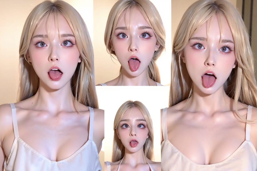 Tags: 21872187
<lora:mix4:0.67>, <lora:YaeMiko_Test:0.45>, (gym outfit:1.02), gym, <lora:ahegao-x-v4:0.53>, ahegao face, pleasure, extremely detailed face, cute, (photorealistic:1.12), seductive smile, double eyelids, eyelashes, pale skin, textured skin, 4K, RAW, best quality, hyper realistic, tall, (thigh gap:1.11), delicate and beautiful girl, (stunningly attractive:1.15)
Negative prompt: sketches, anime, black and white, disfigured, (normal quality:2.15), (worst quality:2.04)
Steps: 32, Sampler: DPM++ 2M Karras, CFG scale: 6.87, Seed: 3518621879, Size: 768x512, Model hash: fc2511737a, Model: chilloutmix_NiPrunedFp32Fix, Seed resize from: -1x-1, Denoising strength: 0.5, Version: v1.2.1, Hires upscale: 3.0, Hires steps: 48, Hires upscaler: ESRGAN_4x