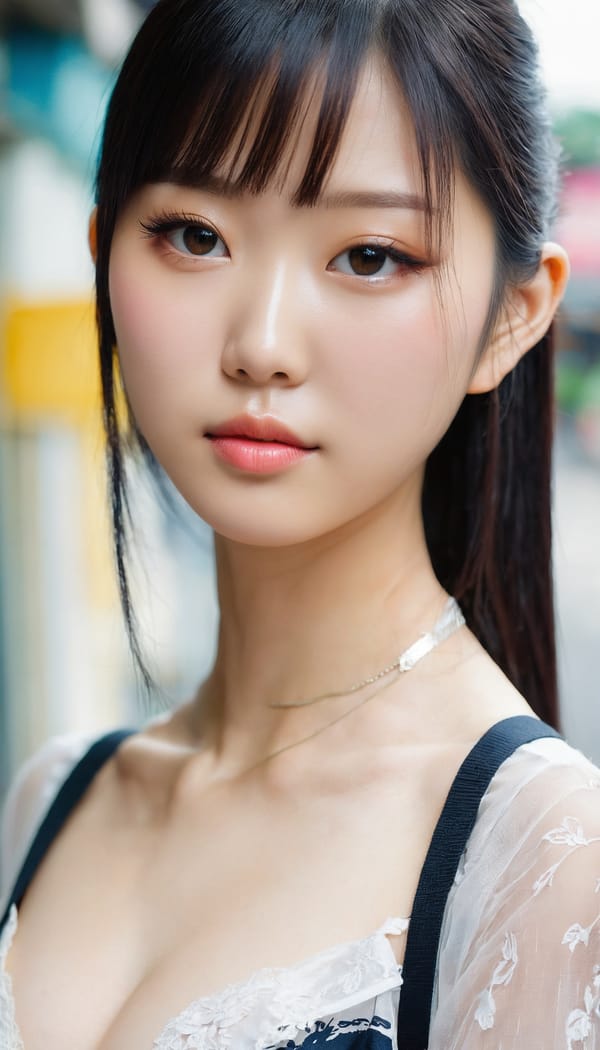 Tags: 21872187, SDXL
{"3": {"inputs": {"seed": 649216507254185, "steps": 32, "cfg": 7.13, "sampler_name": "dpmpp_2m", "scheduler": "karras", "denoise": 1.0, "model": ["27", 0], "positive": ["6", 0], "negative": ["7", 0], "latent_image": ["5", 0]}, "class_type": "KSampler"}, "4": {"inputs": {"ckpt_name": "juggernautxl.safetensors"}, "class_type": "CheckpointLoaderSimple"}, "5": {"inputs": {"width": 768, "height": 1344, "batch_size": 1}, "class_type": "EmptyLatentImage"}, "6": {"inputs": {"text": "28 year old girl, (taiwanese:0.98), (chinese:1.01), (slim:0.95), (temptress:0.98), (pale skin:1.10), (sexy lips:1.13), (cute:1.01), (detailed face:0.96), (double eyelids:1.14), (blush:1.05), (seductive facial expression:1.10), (eyelashes:0.95), (idol:1.09), (beautiful eyes:1.07), (seductive pose:1.00), (on all fours:1.10), (spreading ass cheeks:1.09), (from behind:1.09), (backboob:1.01), (school uniform:1.08), choker, busy street, (RAW:1.05), (detailed skin:1.06), (soft lighting:1.08), (film:1.08), (skin fuzz:1.01), (natural looking skin:1.03), (textured skin:1.06), (candid cinema:1.06), (portra:1.08)", "clip": ["27", 1]}, "class_type": "CLIPTextEncode"}, "7": {"inputs": {"text": "(low resolution:1.13), (distorted:1.13), (open mouth:1.08), (bad hands:1.10), (twisted:1.10), (worst quality:1.08), (watermark:1.07)", "clip": ["27", 1]}, "class_type": "CLIPTextEncode"}, "8": {"inputs": {"samples": ["3", 0], "vae": ["4", 2]}, "class_type": "VAEDecode"}, "25": {"inputs": {"lora_name": "nudify_xl.safetensors", "strength_model": 0.0, "strength_clip": 0.01, "model": ["4", 0], "clip": ["4", 1]}, "class_type": "LoraLoader"}, "26": {"inputs": {"lora_name": "shirtlift_SDXL_v2.safetensors", "strength_model": 0.06, "strength_clip": 0.0, "model": ["25", 0], "clip": ["25", 1]}, "class_type": "LoraLoader"}, "27": {"inputs": {"lora_name": "PerfectEyesXL.safetensors", "strength_model": 0.08, "strength_clip": 0.18, "model": ["26", 0], "clip": ["26", 1]}, "class_type": "LoraLoader"}, "30": {"inputs": {"model_name": "4x_NMKD-Superscale-SP_178000_G.pth"}, "class_type": "UpscaleModelLoader"}, "31": {"inputs": {"upscale_model": ["30", 0], "image": ["8", 0]}, "class_type": "ImageUpscaleWithModel"}, "32": {"inputs": {"upscale_method": "lanczos", "scale_by": 0.5, "image": ["31", 0]}, "class_type": "ImageScaleBy"}, "33": {"inputs": {"pixels": ["32", 0], "vae": ["4", 2]}, "class_type": "VAEEncode"}, "34": {"inputs": {"seed": 649216507254185, "steps": 32, "cfg": 7.13, "sampler_name": "dpmpp_2m", "scheduler": "karras", "denoise": 0.3, "model": ["27", 0], "positive": ["6", 0], "negative": ["7", 0], "latent_image": ["33", 0]}, "class_type": "KSampler"}, "36": {"inputs": {"samples": ["34", 0], "vae": ["4", 2]}, "class_type": "VAEDecode"}, "39": {"inputs": {"filename_prefix": "comfyapi-1715998095361", "images": ["36", 0]}, "class_type": "SaveImage"}}