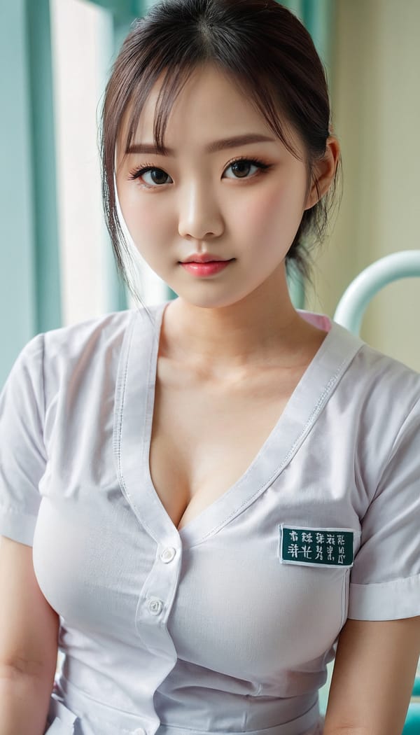 Tags: 21872187, SDXL
{"3": {"inputs": {"seed": 625290215670846, "steps": 32, "cfg": 7.22, "sampler_name": "dpmpp_2m", "scheduler": "karras", "denoise": 1.0, "model": ["27", 0], "positive": ["6", 0], "negative": ["7", 0], "latent_image": ["5", 0]}, "class_type": "KSampler"}, "4": {"inputs": {"ckpt_name": "juggernautxl.safetensors"}, "class_type": "CheckpointLoaderSimple"}, "5": {"inputs": {"width": 768, "height": 1344, "batch_size": 1}, "class_type": "EmptyLatentImage"}, "6": {"inputs": {"text": "22 year old girl, (chinese:1.00), (eyelashes:1.05), (double eyelids:0.98), (idol:0.99), (cute:1.14), (seductive pose:1.04), (slim:0.95), (seductive facial expression:1.07), (blush:1.11), (pale skin:1.03), (detailed face:0.97), (beautiful eyes:1.10), (sexy lips:1.02), (in a seductive pose:1.12), (large perky breasts:1.02), (cleavage:1.06), (thigh gap:1.03), (nurse in uniform:1.04) working in a hospital ward, (film:1.00), (textured skin:1.03), (natural looking skin:1.07), (RAW:1.05), (skin fuzz:1.08), (soft lighting:1.09), (detailed skin:1.04), (portra:1.08), (candid cinema:1.05)", "clip": ["27", 1]}, "class_type": "CLIPTextEncode"}, "7": {"inputs": {"text": "(distorted:1.06), (low resolution:1.11), (bad hands:1.12), (worst quality:1.11), (open mouth:1.14), (twisted:1.12), (watermark:1.08)", "clip": ["27", 1]}, "class_type": "CLIPTextEncode"}, "8": {"inputs": {"samples": ["3", 0], "vae": ["4", 2]}, "class_type": "VAEDecode"}, "25": {"inputs": {"lora_name": "nudify_xl.safetensors", "strength_model": 0.07, "strength_clip": 0.2, "model": ["4", 0], "clip": ["4", 1]}, "class_type": "LoraLoader"}, "26": {"inputs": {"lora_name": "shirtlift_SDXL_v2.safetensors", "strength_model": 0.16, "strength_clip": 0.03, "model": ["25", 0], "clip": ["25", 1]}, "class_type": "LoraLoader"}, "27": {"inputs": {"lora_name": "PerfectEyesXL.safetensors", "strength_model": 0.04, "strength_clip": 0.13, "model": ["26", 0], "clip": ["26", 1]}, "class_type": "LoraLoader"}, "30": {"inputs": {"model_name": "4x_NMKD-Superscale-SP_178000_G.pth"}, "class_type": "UpscaleModelLoader"}, "31": {"inputs": {"upscale_model": ["30", 0], "image": ["8", 0]}, "class_type": "ImageUpscaleWithModel"}, "32": {"inputs": {"upscale_method": "lanczos", "scale_by": 0.5, "image": ["31", 0]}, "class_type": "ImageScaleBy"}, "33": {"inputs": {"pixels": ["32", 0], "vae": ["4", 2]}, "class_type": "VAEEncode"}, "34": {"inputs": {"seed": 625290215670846, "steps": 32, "cfg": 7.22, "sampler_name": "dpmpp_2m", "scheduler": "karras", "denoise": 0.3, "model": ["27", 0], "positive": ["6", 0], "negative": ["7", 0], "latent_image": ["33", 0]}, "class_type": "KSampler"}, "36": {"inputs": {"samples": ["34", 0], "vae": ["4", 2]}, "class_type": "VAEDecode"}, "39": {"inputs": {"filename_prefix": "comfyapi-1713572927052", "images": ["36", 0]}, "class_type": "SaveImage"}}