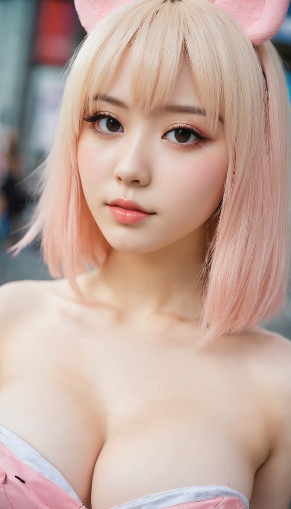 Tags: 21872187, SDXL
{"3": {"inputs": {"seed": 116956237282106, "steps": 32, "cfg": 5.59, "sampler_name": "dpmpp_2m", "scheduler": "karras", "denoise": 1.0, "model": ["27", 0], "positive": ["6", 0], "negative": ["7", 0], "latent_image": ["5", 0]}, "class_type": "KSampler"}, "4": {"inputs": {"ckpt_name": "juggernautxl.safetensors"}, "class_type": "CheckpointLoaderSimple"}, "5": {"inputs": {"width": 768, "height": 1344, "batch_size": 1}, "class_type": "EmptyLatentImage"}, "6": {"inputs": {"text": "24 year old girl, (double eyelids:1.10), (blush:1.12), (eyelashes:0.96), (idol:0.95), (sexy lips:1.14), (pale skin:1.08), (detailed face:1.14), (seductive facial expression:1.14), (beautiful eyes:0.99), (cute:0.97), (temptress:1.05), (slim:1.07), (seductive pose:1.03), (in a seductive pose:1.13), (large perky breasts:1.02), (cleavage:1.12), (thigh gap:0.95), (in a cosplay:1.07) at comiket posing for camera, (candid cinema:1.02), (textured skin:1.09), (portra:1.08), (detailed skin:1.04), (film:1.03), (skin fuzz:1.01), (natural looking skin:1.03), (RAW:1.00), (soft lighting:1.03)", "clip": ["27", 1]}, "class_type": "CLIPTextEncode"}, "7": {"inputs": {"text": "(low resolution:1.10), (bad hands:1.05), (distorted:1.11), (twisted:1.09), (worst quality:1.12), (open mouth:1.11), (watermark:1.05)", "clip": ["27", 1]}, "class_type": "CLIPTextEncode"}, "8": {"inputs": {"samples": ["3", 0], "vae": ["4", 2]}, "class_type": "VAEDecode"}, "25": {"inputs": {"lora_name": "nudify_xl.safetensors", "strength_model": 0.05, "strength_clip": 0.04, "model": ["4", 0], "clip": ["4", 1]}, "class_type": "LoraLoader"}, "26": {"inputs": {"lora_name": "shirtlift_SDXL_v2.safetensors", "strength_model": 0.03, "strength_clip": 0.09, "model": ["25", 0], "clip": ["25", 1]}, "class_type": "LoraLoader"}, "27": {"inputs": {"lora_name": "PerfectEyesXL.safetensors", "strength_model": 0.12, "strength_clip": 0.04, "model": ["26", 0], "clip": ["26", 1]}, "class_type": "LoraLoader"}, "30": {"inputs": {"model_name": "4x_NMKD-Superscale-SP_178000_G.pth"}, "class_type": "UpscaleModelLoader"}, "31": {"inputs": {"upscale_model": ["30", 0], "image": ["8", 0]}, "class_type": "ImageUpscaleWithModel"}, "32": {"inputs": {"upscale_method": "lanczos", "scale_by": 0.5, "image": ["31", 0]}, "class_type": "ImageScaleBy"}, "33": {"inputs": {"pixels": ["32", 0], "vae": ["4", 2]}, "class_type": "VAEEncode"}, "34": {"inputs": {"seed": 116956237282106, "steps": 32, "cfg": 5.59, "sampler_name": "dpmpp_2m", "scheduler": "karras", "denoise": 0.3, "model": ["27", 0], "positive": ["6", 0], "negative": ["7", 0], "latent_image": ["33", 0]}, "class_type": "KSampler"}, "36": {"inputs": {"samples": ["34", 0], "vae": ["4", 2]}, "class_type": "VAEDecode"}, "39": {"inputs": {"filename_prefix": "comfyapi-1731939427871", "images": ["36", 0]}, "class_type": "SaveImage"}}