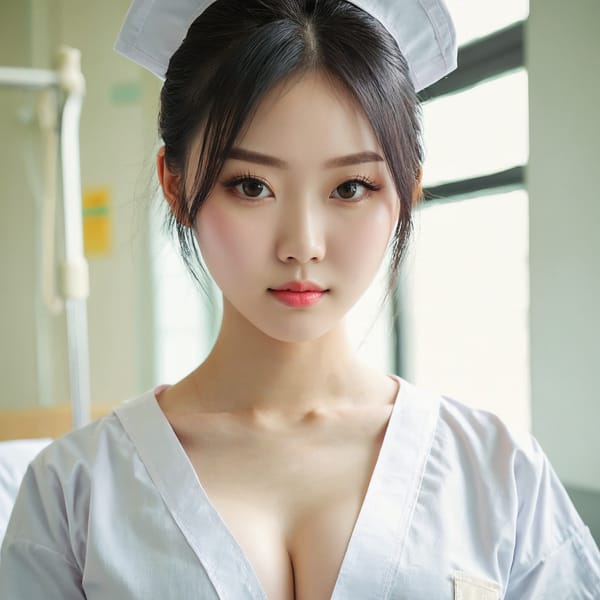 Tags: 21872187, SDXL
{"3": {"inputs": {"seed": 564509251973908, "steps": 64, "cfg": 7.6, "sampler_name": "dpmpp_2m", "scheduler": "karras", "denoise": 1.0, "model": ["27", 0], "positive": ["6", 0], "negative": ["7", 0], "latent_image": ["5", 0]}, "class_type": "KSampler"}, "4": {"inputs": {"ckpt_name": "juggernautxl.safetensors"}, "class_type": "CheckpointLoaderSimple"}, "5": {"inputs": {"width": 1024, "height": 1024, "batch_size": 1}, "class_type": "EmptyLatentImage"}, "6": {"inputs": {"text": "18 year old girl, (chinese:1.13), (seductive pose:1.13), (detailed face:1.08), (pale skin:1.05), (seductive facial expression:0.99), (eyelashes:1.06), (sexy lips:1.11), (cute:0.97), (temptress:0.96), (double eyelids:0.99), (idol:1.11), (slim:1.12), (beautiful eyes:0.99), (blush:1.05), (in a seductive pose:1.02), (large perky breasts:1.03), (cleavage:1.12), (thigh gap:1.02), (nurse in uniform:1.11) working in a hospital ward, (textured skin:1.04), (portra:1.02), (soft lighting:1.01), (skin fuzz:1.00), (film:1.02), (natural looking skin:1.01), (RAW:1.06), (detailed skin:1.06), (candid cinema:1.05)", "clip": ["27", 1]}, "class_type": "CLIPTextEncode"}, "7": {"inputs": {"text": "(worst quality:1.12), (low resolution:1.08), (watermark:1.09), (distorted:1.14), (open mouth:1.08), (bad hands:1.11), (twisted:1.06)", "clip": ["27", 1]}, "class_type": "CLIPTextEncode"}, "8": {"inputs": {"samples": ["3", 0], "vae": ["4", 2]}, "class_type": "VAEDecode"}, "25": {"inputs": {"lora_name": "nudify_xl.safetensors", "strength_model": 0.02, "strength_clip": 0.14, "model": ["4", 0], "clip": ["4", 1]}, "class_type": "LoraLoader"}, "26": {"inputs": {"lora_name": "shirtlift_SDXL_v2.safetensors", "strength_model": 0.04, "strength_clip": 0.12, "model": ["25", 0], "clip": ["25", 1]}, "class_type": "LoraLoader"}, "27": {"inputs": {"lora_name": "PerfectEyesXL.safetensors", "strength_model": 0.07, "strength_clip": 0.14, "model": ["26", 0], "clip": ["26", 1]}, "class_type": "LoraLoader"}, "30": {"inputs": {"model_name": "4x_NMKD-Superscale-SP_178000_G.pth"}, "class_type": "UpscaleModelLoader"}, "31": {"inputs": {"upscale_model": ["30", 0], "image": ["8", 0]}, "class_type": "ImageUpscaleWithModel"}, "32": {"inputs": {"upscale_method": "lanczos", "scale_by": 0.5, "image": ["31", 0]}, "class_type": "ImageScaleBy"}, "33": {"inputs": {"pixels": ["32", 0], "vae": ["4", 2]}, "class_type": "VAEEncode"}, "34": {"inputs": {"seed": 564509251973908, "steps": 64, "cfg": 7.6, "sampler_name": "dpmpp_2m", "scheduler": "karras", "denoise": 0.3, "model": ["27", 0], "positive": ["6", 0], "negative": ["7", 0], "latent_image": ["33", 0]}, "class_type": "KSampler"}, "36": {"inputs": {"samples": ["34", 0], "vae": ["4", 2]}, "class_type": "VAEDecode"}, "39": {"inputs": {"filename_prefix": "comfyapi-1727093109674", "images": ["36", 0]}, "class_type": "SaveImage"}}