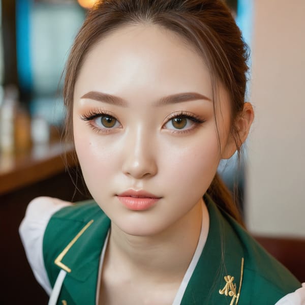 Tags: 21872187, SDXL
{"3": {"inputs": {"seed": 170698399625665, "steps": 64, "cfg": 5.1, "sampler_name": "dpmpp_2m", "scheduler": "karras", "denoise": 1.0, "model": ["27", 0], "positive": ["6", 0], "negative": ["7", 0], "latent_image": ["5", 0]}, "class_type": "KSampler"}, "4": {"inputs": {"ckpt_name": "juggernautxl.safetensors"}, "class_type": "CheckpointLoaderSimple"}, "5": {"inputs": {"width": 1024, "height": 1024, "batch_size": 1}, "class_type": "EmptyLatentImage"}, "6": {"inputs": {"text": "21 year old girl, (russian:1.00), (korean:1.13), (irish:1.14), (temptress:0.95), (eyelashes:0.99), (seductive facial expression:1.08), (detailed face:1.10), (seductive pose:0.97), (pale skin:1.09), (cute:1.09), (idol:0.98), (double eyelids:1.07), (slim:0.98), (beautiful eyes:1.02), (blush:0.97), (sexy lips:1.00), (perky ass:1.12), (exposed ass:1.02), (looking back:0.99), (sexy ass:1.12), (thigh gap:1.14), (a waitress in uniform:1.09) working at a restaurant, (portra:1.02), (natural looking skin:1.02), (film:1.02), (textured skin:1.04), (RAW:1.03), (candid cinema:1.05), (soft lighting:1.00), (skin fuzz:1.04), (detailed skin:1.09)", "clip": ["27", 1]}, "class_type": "CLIPTextEncode"}, "7": {"inputs": {"text": "(open mouth:1.14), (twisted:1.07), (distorted:1.14), (low resolution:1.12), (worst quality:1.13), (bad hands:1.09), (watermark:1.12)", "clip": ["27", 1]}, "class_type": "CLIPTextEncode"}, "8": {"inputs": {"samples": ["3", 0], "vae": ["4", 2]}, "class_type": "VAEDecode"}, "25": {"inputs": {"lora_name": "nudify_xl.safetensors", "strength_model": 0.31, "strength_clip": 0.23, "model": ["4", 0], "clip": ["4", 1]}, "class_type": "LoraLoader"}, "26": {"inputs": {"lora_name": "shirtlift_SDXL_v2.safetensors", "strength_model": 0.07, "strength_clip": 0.18, "model": ["25", 0], "clip": ["25", 1]}, "class_type": "LoraLoader"}, "27": {"inputs": {"lora_name": "PerfectEyesXL.safetensors", "strength_model": 0.12, "strength_clip": 0.03, "model": ["26", 0], "clip": ["26", 1]}, "class_type": "LoraLoader"}, "30": {"inputs": {"model_name": "4x_NMKD-Superscale-SP_178000_G.pth"}, "class_type": "UpscaleModelLoader"}, "31": {"inputs": {"upscale_model": ["30", 0], "image": ["8", 0]}, "class_type": "ImageUpscaleWithModel"}, "32": {"inputs": {"upscale_method": "lanczos", "scale_by": 0.5, "image": ["31", 0]}, "class_type": "ImageScaleBy"}, "33": {"inputs": {"pixels": ["32", 0], "vae": ["4", 2]}, "class_type": "VAEEncode"}, "34": {"inputs": {"seed": 170698399625665, "steps": 64, "cfg": 5.1, "sampler_name": "dpmpp_2m", "scheduler": "karras", "denoise": 0.3, "model": ["27", 0], "positive": ["6", 0], "negative": ["7", 0], "latent_image": ["33", 0]}, "class_type": "KSampler"}, "36": {"inputs": {"samples": ["34", 0], "vae": ["4", 2]}, "class_type": "VAEDecode"}, "39": {"inputs": {"filename_prefix": "comfyapi-1714684946541", "images": ["36", 0]}, "class_type": "SaveImage"}}