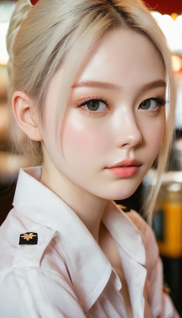 Tags: 21872187, SDXL
{"3": {"inputs": {"seed": 166831690696680, "steps": 64, "cfg": 5.79, "sampler_name": "dpmpp_2m", "scheduler": "karras", "denoise": 1.0, "model": ["27", 0], "positive": ["6", 0], "negative": ["7", 0], "latent_image": ["5", 0]}, "class_type": "KSampler"}, "4": {"inputs": {"ckpt_name": "juggernautxl.safetensors"}, "class_type": "CheckpointLoaderSimple"}, "5": {"inputs": {"width": 768, "height": 1344, "batch_size": 1}, "class_type": "EmptyLatentImage"}, "6": {"inputs": {"text": "19 year old girl, (pale skin:1.09), (slim:0.97), (blush:1.07), (seductive facial expression:1.12), (double eyelids:1.05), (idol:1.00), (temptress:1.12), (detailed face:1.00), (cute:0.97), (eyelashes:0.97), (seductive pose:1.02), (sexy lips:1.03), (beautiful eyes:0.95), (on all fours:1.03), (spreading ass cheeks:1.05), (from behind:1.02), (backboob:1.07), (a waitress in uniform:0.97) working at a restaurant, (natural looking skin:1.04), (skin fuzz:1.02), (detailed skin:1.02), (RAW:1.01), (soft lighting:1.08), (portra:1.00), (film:1.03), (textured skin:1.07), (candid cinema:1.07)", "clip": ["27", 1]}, "class_type": "CLIPTextEncode"}, "7": {"inputs": {"text": "(distorted:1.07), (twisted:1.13), (bad hands:1.08), (watermark:1.06), (worst quality:1.06), (open mouth:1.09), (low resolution:1.06)", "clip": ["27", 1]}, "class_type": "CLIPTextEncode"}, "8": {"inputs": {"samples": ["3", 0], "vae": ["4", 2]}, "class_type": "VAEDecode"}, "25": {"inputs": {"lora_name": "nudify_xl.safetensors", "strength_model": 0.1, "strength_clip": 0.11, "model": ["4", 0], "clip": ["4", 1]}, "class_type": "LoraLoader"}, "26": {"inputs": {"lora_name": "shirtlift_SDXL_v2.safetensors", "strength_model": 0.02, "strength_clip": 0.17, "model": ["25", 0], "clip": ["25", 1]}, "class_type": "LoraLoader"}, "27": {"inputs": {"lora_name": "PerfectEyesXL.safetensors", "strength_model": 0.1, "strength_clip": 0.19, "model": ["26", 0], "clip": ["26", 1]}, "class_type": "LoraLoader"}, "30": {"inputs": {"model_name": "4x_NMKD-Superscale-SP_178000_G.pth"}, "class_type": "UpscaleModelLoader"}, "31": {"inputs": {"upscale_model": ["30", 0], "image": ["8", 0]}, "class_type": "ImageUpscaleWithModel"}, "32": {"inputs": {"upscale_method": "lanczos", "scale_by": 0.5, "image": ["31", 0]}, "class_type": "ImageScaleBy"}, "33": {"inputs": {"pixels": ["32", 0], "vae": ["4", 2]}, "class_type": "VAEEncode"}, "34": {"inputs": {"seed": 166831690696680, "steps": 64, "cfg": 5.79, "sampler_name": "dpmpp_2m", "scheduler": "karras", "denoise": 0.3, "model": ["27", 0], "positive": ["6", 0], "negative": ["7", 0], "latent_image": ["33", 0]}, "class_type": "KSampler"}, "36": {"inputs": {"samples": ["34", 0], "vae": ["4", 2]}, "class_type": "VAEDecode"}, "39": {"inputs": {"filename_prefix": "comfyapi-1726553824083", "images": ["36", 0]}, "class_type": "SaveImage"}}