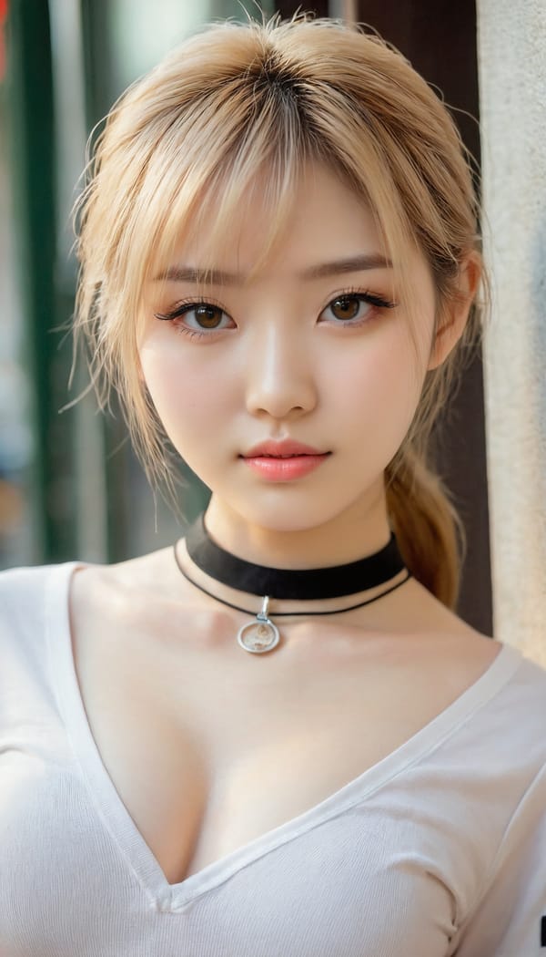 Tags: 21872187, SDXL
{"3": {"inputs": {"seed": 520072686777658, "steps": 32, "cfg": 6.02, "sampler_name": "dpmpp_2m", "scheduler": "karras", "denoise": 1.0, "model": ["27", 0], "positive": ["6", 0], "negative": ["7", 0], "latent_image": ["5", 0]}, "class_type": "KSampler"}, "4": {"inputs": {"ckpt_name": "juggernautxl.safetensors"}, "class_type": "CheckpointLoaderSimple"}, "5": {"inputs": {"width": 768, "height": 1344, "batch_size": 1}, "class_type": "EmptyLatentImage"}, "6": {"inputs": {"text": "19 year old girl, (taiwanese:1.10), (ukrainian:0.97), (korean:1.04), (beautiful eyes:1.04), (slim:1.06), (pale skin:1.10), (eyelashes:1.03), (seductive facial expression:0.98), (cute:1.07), (temptress:0.98), (blush:0.97), (seductive pose:1.00), (detailed face:1.01), (idol:1.10), (sexy lips:0.95), (in a seductive pose:1.09), (large perky breasts:1.07), (cleavage:1.09), (thigh gap:1.03), (school uniform:1.05), choker, busy street, (natural looking skin:1.06), (detailed skin:1.02), (soft lighting:1.07), (textured skin:1.05), (portra:1.02), (RAW:1.01), (candid cinema:1.02), (film:1.04), (skin fuzz:1.06)", "clip": ["27", 1]}, "class_type": "CLIPTextEncode"}, "7": {"inputs": {"text": "(low resolution:1.10), (worst quality:1.12), (bad hands:1.13), (open mouth:1.07), (distorted:1.13), (twisted:1.13), (watermark:1.14)", "clip": ["27", 1]}, "class_type": "CLIPTextEncode"}, "8": {"inputs": {"samples": ["3", 0], "vae": ["4", 2]}, "class_type": "VAEDecode"}, "25": {"inputs": {"lora_name": "nudify_xl.safetensors", "strength_model": 0.35, "strength_clip": 0.18, "model": ["4", 0], "clip": ["4", 1]}, "class_type": "LoraLoader"}, "26": {"inputs": {"lora_name": "shirtlift_SDXL_v2.safetensors", "strength_model": 0.1, "strength_clip": 0.08, "model": ["25", 0], "clip": ["25", 1]}, "class_type": "LoraLoader"}, "27": {"inputs": {"lora_name": "PerfectEyesXL.safetensors", "strength_model": 0.04, "strength_clip": 0.14, "model": ["26", 0], "clip": ["26", 1]}, "class_type": "LoraLoader"}, "30": {"inputs": {"model_name": "4x_NMKD-Superscale-SP_178000_G.pth"}, "class_type": "UpscaleModelLoader"}, "31": {"inputs": {"upscale_model": ["30", 0], "image": ["8", 0]}, "class_type": "ImageUpscaleWithModel"}, "32": {"inputs": {"upscale_method": "lanczos", "scale_by": 0.5, "image": ["31", 0]}, "class_type": "ImageScaleBy"}, "33": {"inputs": {"pixels": ["32", 0], "vae": ["4", 2]}, "class_type": "VAEEncode"}, "34": {"inputs": {"seed": 520072686777658, "steps": 32, "cfg": 6.02, "sampler_name": "dpmpp_2m", "scheduler": "karras", "denoise": 0.3, "model": ["27", 0], "positive": ["6", 0], "negative": ["7", 0], "latent_image": ["33", 0]}, "class_type": "KSampler"}, "36": {"inputs": {"samples": ["34", 0], "vae": ["4", 2]}, "class_type": "VAEDecode"}, "39": {"inputs": {"filename_prefix": "comfyapi-1734699884014", "images": ["36", 0]}, "class_type": "SaveImage"}}