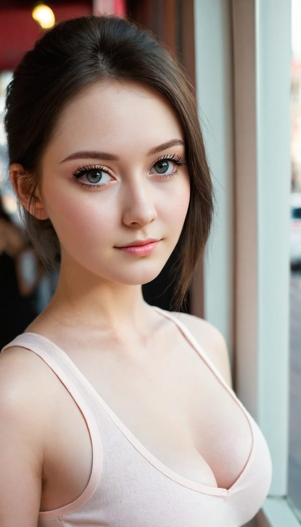 Tags: 21872187, SDXL
{"3": {"inputs": {"seed": 451939073319263, "steps": 32, "cfg": 7.71, "sampler_name": "dpmpp_2m", "scheduler": "karras", "denoise": 1.0, "model": ["27", 0], "positive": ["6", 0], "negative": ["7", 0], "latent_image": ["5", 0]}, "class_type": "KSampler"}, "4": {"inputs": {"ckpt_name": "juggernautXL_v8Rundiffusion.safetensors"}, "class_type": "CheckpointLoaderSimple"}, "5": {"inputs": {"width": 768, "height": 1344, "batch_size": 1}, "class_type": "EmptyLatentImage"}, "6": {"inputs": {"text": "25 year old girl, (russian:1.06), (idol:0.97), (eyelashes:1.13), (detailed face:1.02), (cute:0.95), (blush:0.95), (slim:1.05), (temptress:0.99), (pale skin:1.00), (seductive facial expression:1.03), (double eyelids:0.99), (beautiful eyes:0.95), (seductive pose:0.96), (in a seductive pose:1.04), (large perky breasts:1.03), (cleavage:1.10), (thigh gap:0.95), (white tanktop:1.08), busy street, (film:1.01), (candid cinema:1.00), (RAW:1.09), (detailed skin:1.03), (textured skin:1.08), (portra:1.04), (skin fuzz:1.03), (natural looking skin:1.04), (soft lighting:1.06)", "clip": ["27", 1]}, "class_type": "CLIPTextEncode"}, "7": {"inputs": {"text": "(bad hands:1.12), (low resolution:1.08), (open mouth:1.13), (twisted:1.07), (watermark:1.13), (worst quality:1.09), (distorted:1.13)", "clip": ["27", 1]}, "class_type": "CLIPTextEncode"}, "8": {"inputs": {"samples": ["3", 0], "vae": ["4", 2]}, "class_type": "VAEDecode"}, "25": {"inputs": {"lora_name": "nudify_xl.safetensors", "strength_model": 0.13, "strength_clip": 0.32, "model": ["4", 0], "clip": ["4", 1]}, "class_type": "LoraLoader"}, "26": {"inputs": {"lora_name": "shirtlift_SDXL_v2.safetensors", "strength_model": 0.1, "strength_clip": 0.17, "model": ["25", 0], "clip": ["25", 1]}, "class_type": "LoraLoader"}, "27": {"inputs": {"lora_name": "PerfectEyesXL.safetensors", "strength_model": 0.13, "strength_clip": 0.17, "model": ["26", 0], "clip": ["26", 1]}, "class_type": "LoraLoader"}, "30": {"inputs": {"model_name": "4x_NMKD-Superscale-SP_178000_G.pth"}, "class_type": "UpscaleModelLoader"}, "31": {"inputs": {"upscale_model": ["30", 0], "image": ["8", 0]}, "class_type": "ImageUpscaleWithModel"}, "32": {"inputs": {"upscale_method": "lanczos", "scale_by": 0.5, "image": ["31", 0]}, "class_type": "ImageScaleBy"}, "33": {"inputs": {"pixels": ["32", 0], "vae": ["4", 2]}, "class_type": "VAEEncode"}, "34": {"inputs": {"seed": 451939073319263, "steps": 32, "cfg": 7.71, "sampler_name": "dpmpp_2m", "scheduler": "karras", "denoise": 0.3, "model": ["27", 0], "positive": ["6", 0], "negative": ["7", 0], "latent_image": ["33", 0]}, "class_type": "KSampler"}, "36": {"inputs": {"samples": ["34", 0], "vae": ["4", 2]}, "class_type": "VAEDecode"}, "39": {"inputs": {"filename_prefix": "comfyapi-1707477717076", "images": ["36", 0]}, "class_type": "SaveImage"}}