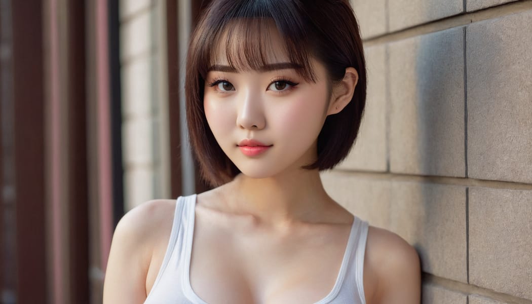 Tags: 21872187, SDXL
{"3": {"inputs": {"seed": 882129375582458, "steps": 32, "cfg": 7.2, "sampler_name": "dpmpp_2m", "scheduler": "karras", "denoise": 1.0, "model": ["27", 0], "positive": ["6", 0], "negative": ["7", 0], "latent_image": ["5", 0]}, "class_type": "KSampler"}, "4": {"inputs": {"ckpt_name": "juggernautxl.safetensors"}, "class_type": "CheckpointLoaderSimple"}, "5": {"inputs": {"width": 1344, "height": 768, "batch_size": 1}, "class_type": "EmptyLatentImage"}, "6": {"inputs": {"text": "19 year old girl, (chinese:1.03), (japanese:1.07), (ukrainian:1.12), (blush:1.10), (double eyelids:0.95), (temptress:1.08), (slim:0.97), (pale skin:0.98), (detailed face:1.13), (sexy lips:1.01), (eyelashes:1.12), (seductive pose:0.95), (cute:1.13), (in a seductive pose:1.06), (large perky breasts:1.03), (cleavage:0.98), (thigh gap:0.98), (white tanktop:1.10), busy street, (skin fuzz:1.02), (RAW:1.09), (portra:1.08), (soft lighting:1.06), (candid cinema:1.07), (natural looking skin:1.07), (detailed skin:1.05), (film:1.04), (textured skin:1.01)", "clip": ["27", 1]}, "class_type": "CLIPTextEncode"}, "7": {"inputs": {"text": "(distorted:1.09), (open mouth:1.06), (bad hands:1.07), (worst quality:1.05), (twisted:1.09), (low resolution:1.12)", "clip": ["27", 1]}, "class_type": "CLIPTextEncode"}, "8": {"inputs": {"samples": ["3", 0], "vae": ["4", 2]}, "class_type": "VAEDecode"}, "25": {"inputs": {"lora_name": "nudify_xl.safetensors", "strength_model": 0.06, "strength_clip": 0.39, "model": ["4", 0], "clip": ["4", 1]}, "class_type": "LoraLoader"}, "26": {"inputs": {"lora_name": "shirtlift_SDXL_v2.safetensors", "strength_model": 0.03, "strength_clip": 0.05, "model": ["25", 0], "clip": ["25", 1]}, "class_type": "LoraLoader"}, "27": {"inputs": {"lora_name": "PerfectEyesXL.safetensors", "strength_model": 0.03, "strength_clip": 0.17, "model": ["26", 0], "clip": ["26", 1]}, "class_type": "LoraLoader"}, "30": {"inputs": {"model_name": "4x_NMKD-Superscale-SP_178000_G.pth"}, "class_type": "UpscaleModelLoader"}, "31": {"inputs": {"upscale_model": ["30", 0], "image": ["8", 0]}, "class_type": "ImageUpscaleWithModel"}, "32": {"inputs": {"upscale_method": "lanczos", "scale_by": 0.5, "image": ["31", 0]}, "class_type": "ImageScaleBy"}, "33": {"inputs": {"pixels": ["32", 0], "vae": ["4", 2]}, "class_type": "VAEEncode"}, "34": {"inputs": {"seed": 882129375582458, "steps": 32, "cfg": 7.2, "sampler_name": "dpmpp_2m", "scheduler": "karras", "denoise": 0.3, "model": ["27", 0], "positive": ["6", 0], "negative": ["7", 0], "latent_image": ["33", 0]}, "class_type": "KSampler"}, "36": {"inputs": {"samples": ["34", 0], "vae": ["4", 2]}, "class_type": "VAEDecode"}, "39": {"inputs": {"filename_prefix": "comfyapi-1713882339188", "images": ["36", 0]}, "class_type": "SaveImage"}}