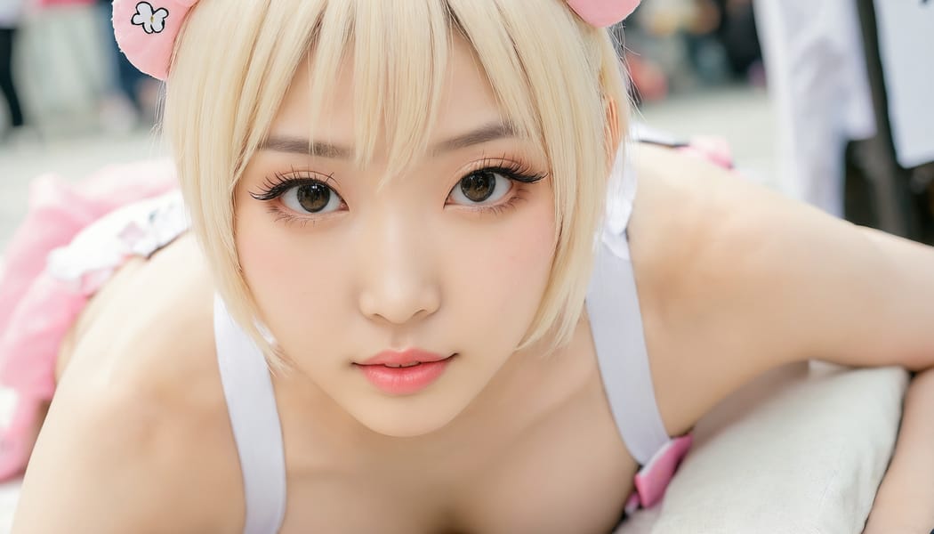 Tags: 21872187, SDXL
{"3": {"inputs": {"seed": 580579385704386, "steps": 32, "cfg": 5.27, "sampler_name": "dpmpp_2m", "scheduler": "karras", "denoise": 1.0, "model": ["27", 0], "positive": ["6", 0], "negative": ["7", 0], "latent_image": ["5", 0]}, "class_type": "KSampler"}, "4": {"inputs": {"ckpt_name": "juggernautxl.safetensors"}, "class_type": "CheckpointLoaderSimple"}, "5": {"inputs": {"width": 1344, "height": 768, "batch_size": 1}, "class_type": "EmptyLatentImage"}, "6": {"inputs": {"text": "25 year old girl, (taiwanese:1.14), (temptress:1.07), (idol:1.10), (detailed face:1.05), (cute:1.03), (double eyelids:1.10), (slim:0.98), (beautiful eyes:1.11), (seductive facial expression:1.03), (blush:1.09), (seductive pose:1.02), (sexy lips:1.05), (pale skin:1.08), (eyelashes:1.06), (on all fours:0.97), (spreading ass cheeks:1.14), (from behind:0.98), (backboob:0.98), (in a cosplay:1.07) at comiket posing for camera, (detailed skin:1.04), (film:1.05), (natural looking skin:1.06), (soft lighting:1.07), (candid cinema:1.02), (skin fuzz:1.01), (textured skin:1.02), (portra:1.02), (RAW:1.05)", "clip": ["27", 1]}, "class_type": "CLIPTextEncode"}, "7": {"inputs": {"text": "(open mouth:1.11), (worst quality:1.06), (bad hands:1.09), (low resolution:1.07), (watermark:1.09), (distorted:1.14), (twisted:1.07)", "clip": ["27", 1]}, "class_type": "CLIPTextEncode"}, "8": {"inputs": {"samples": ["3", 0], "vae": ["4", 2]}, "class_type": "VAEDecode"}, "25": {"inputs": {"lora_name": "nudify_xl.safetensors", "strength_model": 0.04, "strength_clip": 0.34, "model": ["4", 0], "clip": ["4", 1]}, "class_type": "LoraLoader"}, "26": {"inputs": {"lora_name": "shirtlift_SDXL_v2.safetensors", "strength_model": 0.08, "strength_clip": 0.17, "model": ["25", 0], "clip": ["25", 1]}, "class_type": "LoraLoader"}, "27": {"inputs": {"lora_name": "PerfectEyesXL.safetensors", "strength_model": 0.09, "strength_clip": 0.07, "model": ["26", 0], "clip": ["26", 1]}, "class_type": "LoraLoader"}, "30": {"inputs": {"model_name": "4x_NMKD-Superscale-SP_178000_G.pth"}, "class_type": "UpscaleModelLoader"}, "31": {"inputs": {"upscale_model": ["30", 0], "image": ["8", 0]}, "class_type": "ImageUpscaleWithModel"}, "32": {"inputs": {"upscale_method": "lanczos", "scale_by": 0.5, "image": ["31", 0]}, "class_type": "ImageScaleBy"}, "33": {"inputs": {"pixels": ["32", 0], "vae": ["4", 2]}, "class_type": "VAEEncode"}, "34": {"inputs": {"seed": 580579385704386, "steps": 32, "cfg": 5.27, "sampler_name": "dpmpp_2m", "scheduler": "karras", "denoise": 0.3, "model": ["27", 0], "positive": ["6", 0], "negative": ["7", 0], "latent_image": ["33", 0]}, "class_type": "KSampler"}, "36": {"inputs": {"samples": ["34", 0], "vae": ["4", 2]}, "class_type": "VAEDecode"}, "39": {"inputs": {"filename_prefix": "comfyapi-1714770585453", "images": ["36", 0]}, "class_type": "SaveImage"}}