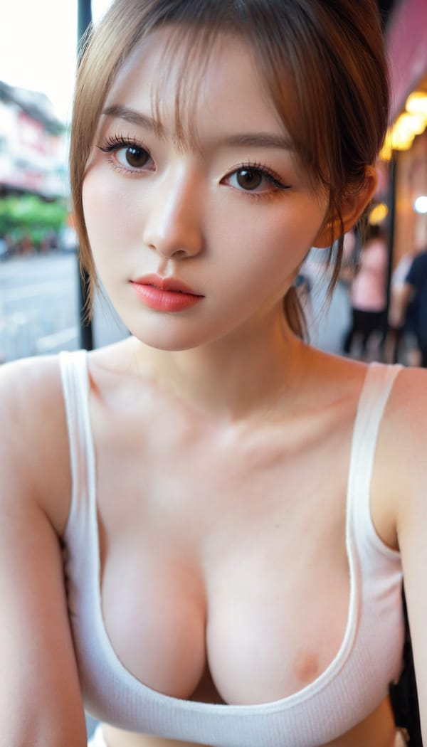 Tags: 21872187, SDXL
{"3": {"inputs": {"seed": 240915487130644, "steps": 32, "cfg": 7.85, "sampler_name": "dpmpp_2m", "scheduler": "karras", "denoise": 1.0, "model": ["27", 0], "positive": ["6", 0], "negative": ["7", 0], "latent_image": ["5", 0]}, "class_type": "KSampler"}, "4": {"inputs": {"ckpt_name": "leosamsHelloworldSDXL_helloworldSDXL32DPO.safetensors"}, "class_type": "CheckpointLoaderSimple"}, "5": {"inputs": {"width": 768, "height": 1344, "batch_size": 1}, "class_type": "EmptyLatentImage"}, "6": {"inputs": {"text": "22 year old girl, (taiwanese:0.98), (russian:1.05), (eyelashes:1.14), (idol:1.03), (slim:1.09), (beautiful eyes:0.95), (cute:1.04), (seductive pose:1.14), (detailed face:1.10), (sexy lips:0.99), (double eyelids:1.01), (seductive facial expression:0.97), (blush:1.13), (pale skin:0.99), (in a seductive pose:1.13), (large perky breasts:0.95), (cleavage:1.06), (thigh gap:1.01), (white tanktop:1.11), busy street, (soft lighting:1.07), (film:1.08), (candid cinema:1.09), (natural looking skin:1.05), (detailed skin:1.02), (skin fuzz:1.08), (textured skin:1.06), (RAW:1.08), (portra:1.02)", "clip": ["27", 1]}, "class_type": "CLIPTextEncode"}, "7": {"inputs": {"text": "(twisted:1.08), (low resolution:1.12), (open mouth:1.09), (watermark:1.12), (bad hands:1.09), (distorted:1.11), (worst quality:1.08)", "clip": ["27", 1]}, "class_type": "CLIPTextEncode"}, "8": {"inputs": {"samples": ["3", 0], "vae": ["4", 2]}, "class_type": "VAEDecode"}, "25": {"inputs": {"lora_name": "nudify_xl.safetensors", "strength_model": 0.2, "strength_clip": 0.09, "model": ["4", 0], "clip": ["4", 1]}, "class_type": "LoraLoader"}, "26": {"inputs": {"lora_name": "shirtlift_SDXL_v2.safetensors", "strength_model": 0.12, "strength_clip": 0.13, "model": ["25", 0], "clip": ["25", 1]}, "class_type": "LoraLoader"}, "27": {"inputs": {"lora_name": "PerfectEyesXL.safetensors", "strength_model": 0.04, "strength_clip": 0.07, "model": ["26", 0], "clip": ["26", 1]}, "class_type": "LoraLoader"}, "30": {"inputs": {"model_name": "4x_NMKD-Superscale-SP_178000_G.pth"}, "class_type": "UpscaleModelLoader"}, "31": {"inputs": {"upscale_model": ["30", 0], "image": ["8", 0]}, "class_type": "ImageUpscaleWithModel"}, "32": {"inputs": {"upscale_method": "lanczos", "scale_by": 0.5, "image": ["31", 0]}, "class_type": "ImageScaleBy"}, "33": {"inputs": {"pixels": ["32", 0], "vae": ["4", 2]}, "class_type": "VAEEncode"}, "34": {"inputs": {"seed": 240915487130644, "steps": 32, "cfg": 7.85, "sampler_name": "dpmpp_2m", "scheduler": "karras", "denoise": 0.3, "model": ["27", 0], "positive": ["6", 0], "negative": ["7", 0], "latent_image": ["33", 0]}, "class_type": "KSampler"}, "36": {"inputs": {"samples": ["34", 0], "vae": ["4", 2]}, "class_type": "VAEDecode"}, "39": {"inputs": {"filename_prefix": "comfyapi-1708093906021", "images": ["36", 0]}, "class_type": "SaveImage"}}