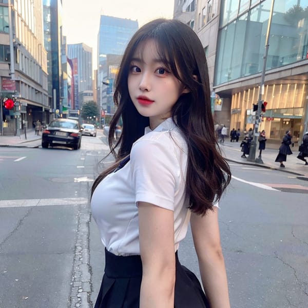 Tags: 21872187
<lora:mix4:0.41>, <lora:JapaneseDollLikeness_v15:0.61>, <lora:koreanDollLikeness:0.77>, (school uniform:1.19), (large breasts:1.01), choker, busy street in urban city, (perky ass:1.10), (exposed ass:0.98), (looking back:0.99), <lora:Addams:0.29>, extremely detailed eyes, extremely detailed face, cute, sexy lips, seductive smile, double eyelids, eyelashes, pale skin, perky breasts, textured skin, RAW, hyper realistic, (long slim legs:1.01), 1girl, solo, (stunningly attractive:1.01), (dramatic:1.13)
Negative prompt: drawings, sketches, paintings, disfigured, (worst quality:1.93)
Steps: 48, Sampler: DPM++ 2M Karras, CFG scale: 6.7, Seed: 3710438951, Size: 512x512, Model hash: fc2511737a, Model: chilloutmix_NiPrunedFp32Fix, Seed resize from: -1x-1, Denoising strength: 0.45, Version: v1.2.1, Hires upscale: 2.0, Hires steps: 16, Hires upscaler: ESRGAN_4x