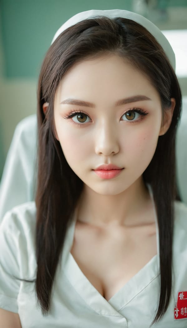 Tags: 21872187, SDXL
{"3": {"inputs": {"seed": 133256613278522, "steps": 64, "cfg": 6.18, "sampler_name": "dpmpp_2m", "scheduler": "karras", "denoise": 1.0, "model": ["27", 0], "positive": ["6", 0], "negative": ["7", 0], "latent_image": ["5", 0]}, "class_type": "KSampler"}, "4": {"inputs": {"ckpt_name": "juggernautxl.safetensors"}, "class_type": "CheckpointLoaderSimple"}, "5": {"inputs": {"width": 768, "height": 1344, "batch_size": 1}, "class_type": "EmptyLatentImage"}, "6": {"inputs": {"text": "25 year old girl, (seductive pose:1.01), (double eyelids:1.01), (eyelashes:1.12), (sexy lips:0.97), (detailed face:0.96), (idol:0.98), (blush:0.98), (cute:1.04), (temptress:1.11), (pale skin:0.95), (slim:1.03), (beautiful eyes:1.02), (seductive facial expression:1.06), (in a seductive pose:0.99), (large perky breasts:0.97), (cleavage:1.14), (thigh gap:0.98), (nurse in uniform:1.09) working in a hospital ward, (detailed skin:1.04), (natural looking skin:1.07), (candid cinema:1.02), (RAW:1.03), (film:1.00), (soft lighting:1.01), (skin fuzz:1.08), (portra:1.02), (textured skin:1.07)", "clip": ["27", 1]}, "class_type": "CLIPTextEncode"}, "7": {"inputs": {"text": "(low resolution:1.05), (watermark:1.08), (bad hands:1.07), (open mouth:1.14), (twisted:1.14), (distorted:1.14), (worst quality:1.09)", "clip": ["27", 1]}, "class_type": "CLIPTextEncode"}, "8": {"inputs": {"samples": ["3", 0], "vae": ["4", 2]}, "class_type": "VAEDecode"}, "25": {"inputs": {"lora_name": "nudify_xl.safetensors", "strength_model": 0.11, "strength_clip": 0.19, "model": ["4", 0], "clip": ["4", 1]}, "class_type": "LoraLoader"}, "26": {"inputs": {"lora_name": "shirtlift_SDXL_v2.safetensors", "strength_model": 0.01, "strength_clip": 0.06, "model": ["25", 0], "clip": ["25", 1]}, "class_type": "LoraLoader"}, "27": {"inputs": {"lora_name": "PerfectEyesXL.safetensors", "strength_model": 0.17, "strength_clip": 0.03, "model": ["26", 0], "clip": ["26", 1]}, "class_type": "LoraLoader"}, "30": {"inputs": {"model_name": "4x_NMKD-Superscale-SP_178000_G.pth"}, "class_type": "UpscaleModelLoader"}, "31": {"inputs": {"upscale_model": ["30", 0], "image": ["8", 0]}, "class_type": "ImageUpscaleWithModel"}, "32": {"inputs": {"upscale_method": "lanczos", "scale_by": 0.5, "image": ["31", 0]}, "class_type": "ImageScaleBy"}, "33": {"inputs": {"pixels": ["32", 0], "vae": ["4", 2]}, "class_type": "VAEEncode"}, "34": {"inputs": {"seed": 133256613278522, "steps": 64, "cfg": 6.18, "sampler_name": "dpmpp_2m", "scheduler": "karras", "denoise": 0.3, "model": ["27", 0], "positive": ["6", 0], "negative": ["7", 0], "latent_image": ["33", 0]}, "class_type": "KSampler"}, "36": {"inputs": {"samples": ["34", 0], "vae": ["4", 2]}, "class_type": "VAEDecode"}, "39": {"inputs": {"filename_prefix": "comfyapi-1726282912297", "images": ["36", 0]}, "class_type": "SaveImage"}}