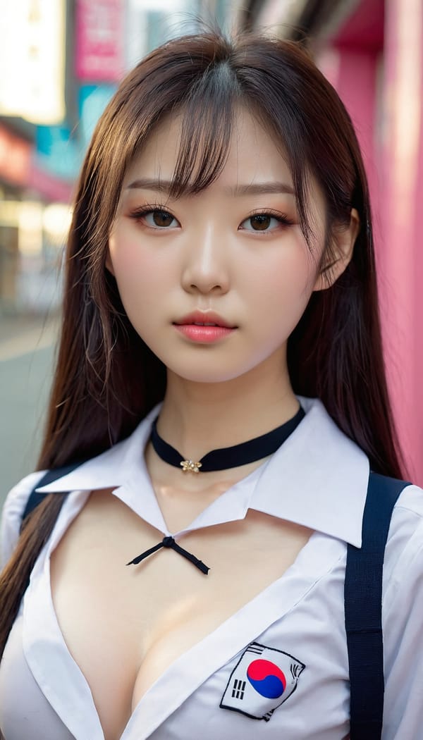 Tags: 21872187, SDXL
{"3": {"inputs": {"seed": 879741005257955, "steps": 64, "cfg": 7.67, "sampler_name": "dpmpp_2m", "scheduler": "karras", "denoise": 1.0, "model": ["27", 0], "positive": ["6", 0], "negative": ["7", 0], "latent_image": ["5", 0]}, "class_type": "KSampler"}, "4": {"inputs": {"ckpt_name": "juggernautxl.safetensors"}, "class_type": "CheckpointLoaderSimple"}, "5": {"inputs": {"width": 768, "height": 1344, "batch_size": 1}, "class_type": "EmptyLatentImage"}, "6": {"inputs": {"text": "22 year old girl, (korean:1.11), (slim:1.14), (sexy lips:0.95), (beautiful eyes:1.05), (blush:0.95), (idol:1.03), (eyelashes:0.95), (temptress:0.99), (double eyelids:1.01), (pale skin:1.10), (detailed face:1.00), (seductive pose:0.95), (cute:1.00), (seductive facial expression:1.04), (in a seductive pose:1.07), (large perky breasts:0.99), (cleavage:1.14), (thigh gap:1.06), (school uniform:1.13), choker, busy street, (film:1.04), (soft lighting:1.04), (RAW:1.00), (portra:1.03), (textured skin:1.00), (natural looking skin:1.09), (skin fuzz:1.06), (detailed skin:1.05), (candid cinema:1.05)", "clip": ["27", 1]}, "class_type": "CLIPTextEncode"}, "7": {"inputs": {"text": "(low resolution:1.06), (twisted:1.07), (watermark:1.10), (open mouth:1.10), (bad hands:1.08), (distorted:1.10), (worst quality:1.07)", "clip": ["27", 1]}, "class_type": "CLIPTextEncode"}, "8": {"inputs": {"samples": ["3", 0], "vae": ["4", 2]}, "class_type": "VAEDecode"}, "25": {"inputs": {"lora_name": "nudify_xl.safetensors", "strength_model": 0.23, "strength_clip": 0.27, "model": ["4", 0], "clip": ["4", 1]}, "class_type": "LoraLoader"}, "26": {"inputs": {"lora_name": "shirtlift_SDXL_v2.safetensors", "strength_model": 0.01, "strength_clip": 0.04, "model": ["25", 0], "clip": ["25", 1]}, "class_type": "LoraLoader"}, "27": {"inputs": {"lora_name": "PerfectEyesXL.safetensors", "strength_model": 0.02, "strength_clip": 0.01, "model": ["26", 0], "clip": ["26", 1]}, "class_type": "LoraLoader"}, "30": {"inputs": {"model_name": "4x_NMKD-Superscale-SP_178000_G.pth"}, "class_type": "UpscaleModelLoader"}, "31": {"inputs": {"upscale_model": ["30", 0], "image": ["8", 0]}, "class_type": "ImageUpscaleWithModel"}, "32": {"inputs": {"upscale_method": "lanczos", "scale_by": 0.5, "image": ["31", 0]}, "class_type": "ImageScaleBy"}, "33": {"inputs": {"pixels": ["32", 0], "vae": ["4", 2]}, "class_type": "VAEEncode"}, "34": {"inputs": {"seed": 879741005257955, "steps": 64, "cfg": 7.67, "sampler_name": "dpmpp_2m", "scheduler": "karras", "denoise": 0.3, "model": ["27", 0], "positive": ["6", 0], "negative": ["7", 0], "latent_image": ["33", 0]}, "class_type": "KSampler"}, "36": {"inputs": {"samples": ["34", 0], "vae": ["4", 2]}, "class_type": "VAEDecode"}, "39": {"inputs": {"filename_prefix": "comfyapi-1735669090271", "images": ["36", 0]}, "class_type": "SaveImage"}}