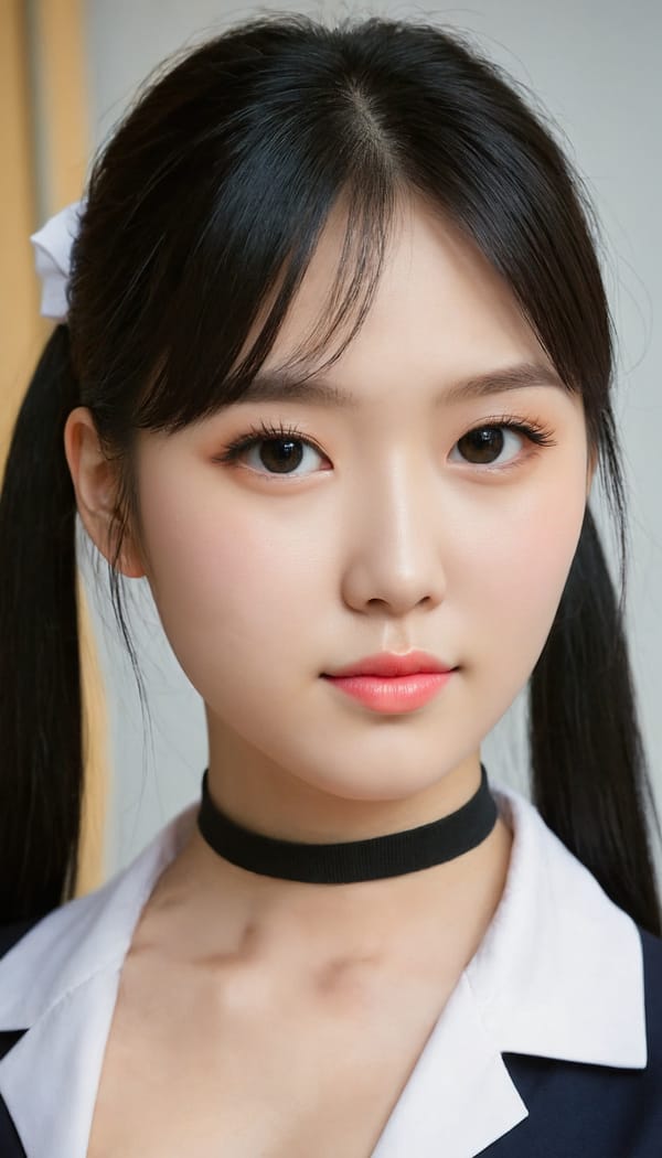 Tags: 21872187, SDXL
{"3": {"inputs": {"seed": 953820941490956, "steps": 64, "cfg": 5.35, "sampler_name": "dpmpp_2m", "scheduler": "karras", "denoise": 1.0, "model": ["27", 0], "positive": ["6", 0], "negative": ["7", 0], "latent_image": ["5", 0]}, "class_type": "KSampler"}, "4": {"inputs": {"ckpt_name": "juggernautXL_v8Rundiffusion.safetensors"}, "class_type": "CheckpointLoaderSimple"}, "5": {"inputs": {"width": 768, "height": 1344, "batch_size": 1}, "class_type": "EmptyLatentImage"}, "6": {"inputs": {"text": "19 year old girl, (ukrainian:0.98), (taiwanese:1.12), (irish:1.01), (chinese:1.13), (sexy lips:1.12), (idol:1.00), (detailed face:0.97), (slim:1.08), (cute:1.11), (eyelashes:1.08), (seductive facial expression:1.14), (seductive pose:1.13), (blush:1.08), (temptress:1.07), (pale skin:1.07), (beautiful eyes:0.96), (in a seductive pose:0.97), (large perky breasts:1.11), (cleavage:1.08), (thigh gap:1.02), (school uniform:1.07), choker, busy street, (RAW:1.05), (soft lighting:1.00), (portra:1.07), (textured skin:1.03), (candid cinema:1.03), (film:1.00), (natural looking skin:1.01), (detailed skin:1.06), (skin fuzz:1.05)", "clip": ["27", 1]}, "class_type": "CLIPTextEncode"}, "7": {"inputs": {"text": "(open mouth:1.13), (low resolution:1.11), (watermark:1.09), (twisted:1.14), (bad hands:1.11), (worst quality:1.12), (distorted:1.08)", "clip": ["27", 1]}, "class_type": "CLIPTextEncode"}, "8": {"inputs": {"samples": ["3", 0], "vae": ["4", 2]}, "class_type": "VAEDecode"}, "25": {"inputs": {"lora_name": "nudify_xl.safetensors", "strength_model": 0.18, "strength_clip": 0.12, "model": ["4", 0], "clip": ["4", 1]}, "class_type": "LoraLoader"}, "26": {"inputs": {"lora_name": "shirtlift_SDXL_v2.safetensors", "strength_model": 0.19, "strength_clip": 0.02, "model": ["25", 0], "clip": ["25", 1]}, "class_type": "LoraLoader"}, "27": {"inputs": {"lora_name": "PerfectEyesXL.safetensors", "strength_model": 0.14, "strength_clip": 0.02, "model": ["26", 0], "clip": ["26", 1]}, "class_type": "LoraLoader"}, "30": {"inputs": {"model_name": "4x_NMKD-Superscale-SP_178000_G.pth"}, "class_type": "UpscaleModelLoader"}, "31": {"inputs": {"upscale_model": ["30", 0], "image": ["8", 0]}, "class_type": "ImageUpscaleWithModel"}, "32": {"inputs": {"upscale_method": "lanczos", "scale_by": 0.5, "image": ["31", 0]}, "class_type": "ImageScaleBy"}, "33": {"inputs": {"pixels": ["32", 0], "vae": ["4", 2]}, "class_type": "VAEEncode"}, "34": {"inputs": {"seed": 953820941490956, "steps": 64, "cfg": 5.35, "sampler_name": "dpmpp_2m", "scheduler": "karras", "denoise": 0.3, "model": ["27", 0], "positive": ["6", 0], "negative": ["7", 0], "latent_image": ["33", 0]}, "class_type": "KSampler"}, "36": {"inputs": {"samples": ["34", 0], "vae": ["4", 2]}, "class_type": "VAEDecode"}, "39": {"inputs": {"filename_prefix": "comfyapi-1707595692287", "images": ["36", 0]}, "class_type": "SaveImage"}}