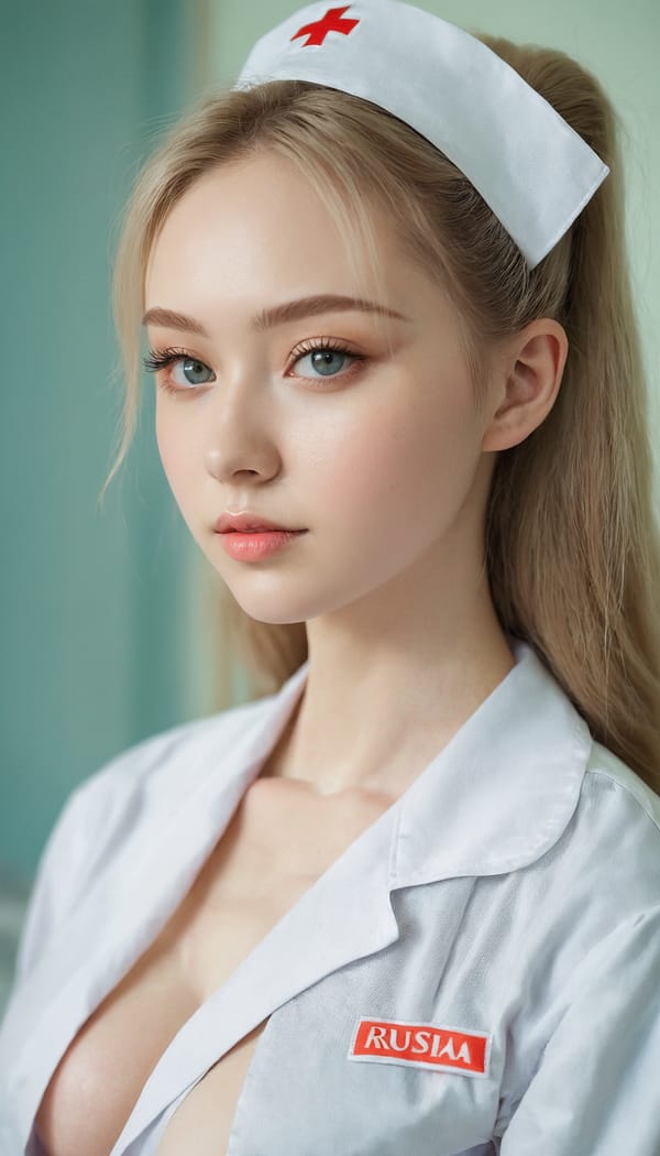 Tags: 21872187, SDXL
{"3": {"inputs": {"seed": 840778947557621, "steps": 64, "cfg": 7.1, "sampler_name": "dpmpp_2m", "scheduler": "karras", "denoise": 1.0, "model": ["27", 0], "positive": ["6", 0], "negative": ["7", 0], "latent_image": ["5", 0]}, "class_type": "KSampler"}, "4": {"inputs": {"ckpt_name": "juggernautxl.safetensors"}, "class_type": "CheckpointLoaderSimple"}, "5": {"inputs": {"width": 768, "height": 1344, "batch_size": 1}, "class_type": "EmptyLatentImage"}, "6": {"inputs": {"text": "18 year old girl, (russian:1.09), (temptress:1.12), (double eyelids:0.95), (slim:0.99), (seductive pose:0.97), (detailed face:1.01), (seductive facial expression:0.98), (cute:1.01), (beautiful eyes:1.04), (sexy lips:1.06), (eyelashes:0.98), (idol:1.08), (blush:0.99), (pale skin:1.13), (in a seductive pose:1.08), (large perky breasts:1.07), (cleavage:1.09), (thigh gap:1.03), (nurse in uniform:1.14) working in a hospital ward, (detailed skin:1.07), (soft lighting:1.02), (film:1.00), (portra:1.01), (textured skin:1.00), (candid cinema:1.06), (skin fuzz:1.09), (natural looking skin:1.09), (RAW:1.01)", "clip": ["27", 1]}, "class_type": "CLIPTextEncode"}, "7": {"inputs": {"text": "(worst quality:1.05), (bad hands:1.10), (low resolution:1.10), (twisted:1.11), (watermark:1.07), (distorted:1.10), (open mouth:1.07)", "clip": ["27", 1]}, "class_type": "CLIPTextEncode"}, "8": {"inputs": {"samples": ["3", 0], "vae": ["4", 2]}, "class_type": "VAEDecode"}, "25": {"inputs": {"lora_name": "nudify_xl.safetensors", "strength_model": 0.12, "strength_clip": 0.19, "model": ["4", 0], "clip": ["4", 1]}, "class_type": "LoraLoader"}, "26": {"inputs": {"lora_name": "shirtlift_SDXL_v2.safetensors", "strength_model": 0.02, "strength_clip": 0.18, "model": ["25", 0], "clip": ["25", 1]}, "class_type": "LoraLoader"}, "27": {"inputs": {"lora_name": "PerfectEyesXL.safetensors", "strength_model": 0.03, "strength_clip": 0.14, "model": ["26", 0], "clip": ["26", 1]}, "class_type": "LoraLoader"}, "30": {"inputs": {"model_name": "4x_NMKD-Superscale-SP_178000_G.pth"}, "class_type": "UpscaleModelLoader"}, "31": {"inputs": {"upscale_model": ["30", 0], "image": ["8", 0]}, "class_type": "ImageUpscaleWithModel"}, "32": {"inputs": {"upscale_method": "lanczos", "scale_by": 0.5, "image": ["31", 0]}, "class_type": "ImageScaleBy"}, "33": {"inputs": {"pixels": ["32", 0], "vae": ["4", 2]}, "class_type": "VAEEncode"}, "34": {"inputs": {"seed": 840778947557621, "steps": 64, "cfg": 7.1, "sampler_name": "dpmpp_2m", "scheduler": "karras", "denoise": 0.3, "model": ["27", 0], "positive": ["6", 0], "negative": ["7", 0], "latent_image": ["33", 0]}, "class_type": "KSampler"}, "36": {"inputs": {"samples": ["34", 0], "vae": ["4", 2]}, "class_type": "VAEDecode"}, "39": {"inputs": {"filename_prefix": "comfyapi-1731748123192", "images": ["36", 0]}, "class_type": "SaveImage"}}