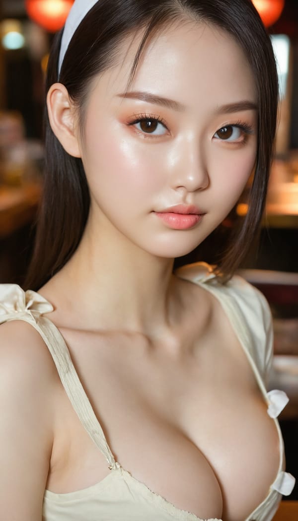 Tags: 21872187, SDXL
{"3": {"inputs": {"seed": 715441710900645, "steps": 32, "cfg": 5.19, "sampler_name": "dpmpp_2m", "scheduler": "karras", "denoise": 1.0, "model": ["27", 0], "positive": ["6", 0], "negative": ["7", 0], "latent_image": ["5", 0]}, "class_type": "KSampler"}, "4": {"inputs": {"ckpt_name": "juggernautxl.safetensors"}, "class_type": "CheckpointLoaderSimple"}, "5": {"inputs": {"width": 768, "height": 1344, "batch_size": 1}, "class_type": "EmptyLatentImage"}, "6": {"inputs": {"text": "23 year old girl, (russian:1.02), (taiwanese:1.14), (double eyelids:0.96), (seductive facial expression:1.09), (pale skin:1.00), (slim:1.03), (temptress:1.13), (idol:1.03), (cute:1.02), (blush:1.12), (detailed face:1.02), (seductive pose:0.99), (sexy lips:0.96), (eyelashes:0.98), (beautiful eyes:1.05), (on all fours:1.00), (spreading ass cheeks:1.01), (from behind:1.02), (backboob:1.08), (a waitress in uniform:1.13) working at a restaurant, (soft lighting:1.02), (textured skin:1.05), (portra:1.01), (natural looking skin:1.07), (film:1.00), (RAW:1.01), (candid cinema:1.06), (detailed skin:1.04), (skin fuzz:1.02)", "clip": ["27", 1]}, "class_type": "CLIPTextEncode"}, "7": {"inputs": {"text": "(worst quality:1.09), (watermark:1.08), (twisted:1.11), (low resolution:1.08), (open mouth:1.10), (bad hands:1.14), (distorted:1.07)", "clip": ["27", 1]}, "class_type": "CLIPTextEncode"}, "8": {"inputs": {"samples": ["3", 0], "vae": ["4", 2]}, "class_type": "VAEDecode"}, "25": {"inputs": {"lora_name": "nudify_xl.safetensors", "strength_model": 0.15, "strength_clip": 0.38, "model": ["4", 0], "clip": ["4", 1]}, "class_type": "LoraLoader"}, "26": {"inputs": {"lora_name": "shirtlift_SDXL_v2.safetensors", "strength_model": 0.0, "strength_clip": 0.01, "model": ["25", 0], "clip": ["25", 1]}, "class_type": "LoraLoader"}, "27": {"inputs": {"lora_name": "PerfectEyesXL.safetensors", "strength_model": 0.1, "strength_clip": 0.17, "model": ["26", 0], "clip": ["26", 1]}, "class_type": "LoraLoader"}, "30": {"inputs": {"model_name": "4x_NMKD-Superscale-SP_178000_G.pth"}, "class_type": "UpscaleModelLoader"}, "31": {"inputs": {"upscale_model": ["30", 0], "image": ["8", 0]}, "class_type": "ImageUpscaleWithModel"}, "32": {"inputs": {"upscale_method": "lanczos", "scale_by": 0.5, "image": ["31", 0]}, "class_type": "ImageScaleBy"}, "33": {"inputs": {"pixels": ["32", 0], "vae": ["4", 2]}, "class_type": "VAEEncode"}, "34": {"inputs": {"seed": 715441710900645, "steps": 32, "cfg": 5.19, "sampler_name": "dpmpp_2m", "scheduler": "karras", "denoise": 0.3, "model": ["27", 0], "positive": ["6", 0], "negative": ["7", 0], "latent_image": ["33", 0]}, "class_type": "KSampler"}, "36": {"inputs": {"samples": ["34", 0], "vae": ["4", 2]}, "class_type": "VAEDecode"}, "39": {"inputs": {"filename_prefix": "comfyapi-1726005832195", "images": ["36", 0]}, "class_type": "SaveImage"}}