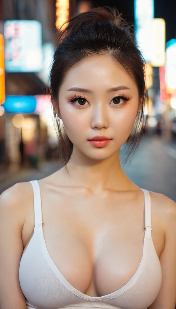 Tags: 21872187, SDXL
{"3": {"inputs": {"seed": 121953132743378, "steps": 32, "cfg": 6.86, "sampler_name": "dpmpp_2m", "scheduler": "karras", "denoise": 1.0, "model": ["27", 0], "positive": ["6", 0], "negative": ["7", 0], "latent_image": ["5", 0]}, "class_type": "KSampler"}, "4": {"inputs": {"ckpt_name": "juggernautxl.safetensors"}, "class_type": "CheckpointLoaderSimple"}, "5": {"inputs": {"width": 768, "height": 1344, "batch_size": 1}, "class_type": "EmptyLatentImage"}, "6": {"inputs": {"text": "27 year old girl, (ukrainian:0.99), (taiwanese:1.07), (blush:1.09), (eyelashes:1.13), (idol:1.00), (double eyelids:1.14), (sexy lips:1.06), (seductive pose:0.96), (cute:1.12), (temptress:1.06), (slim:1.05), (beautiful eyes:1.00), (pale skin:1.11), (seductive facial expression:0.97), (in a seductive pose:0.95), (large perky breasts:1.01), (cleavage:0.95), (thigh gap:1.04), (white tanktop:1.02), busy street, (soft lighting:1.08), (natural looking skin:1.04), (textured skin:1.08), (RAW:1.00), (portra:1.04), (candid cinema:1.06), (film:1.09), (skin fuzz:1.03), (detailed skin:1.08)", "clip": ["27", 1]}, "class_type": "CLIPTextEncode"}, "7": {"inputs": {"text": "(watermark:1.06), (worst quality:1.06), (distorted:1.11), (low resolution:1.05), (twisted:1.12), (open mouth:1.13), (bad hands:1.05)", "clip": ["27", 1]}, "class_type": "CLIPTextEncode"}, "8": {"inputs": {"samples": ["3", 0], "vae": ["4", 2]}, "class_type": "VAEDecode"}, "25": {"inputs": {"lora_name": "nudify_xl.safetensors", "strength_model": 0.13, "strength_clip": 0.35, "model": ["4", 0], "clip": ["4", 1]}, "class_type": "LoraLoader"}, "26": {"inputs": {"lora_name": "shirtlift_SDXL_v2.safetensors", "strength_model": 0.02, "strength_clip": 0.07, "model": ["25", 0], "clip": ["25", 1]}, "class_type": "LoraLoader"}, "27": {"inputs": {"lora_name": "PerfectEyesXL.safetensors", "strength_model": 0.17, "strength_clip": 0.08, "model": ["26", 0], "clip": ["26", 1]}, "class_type": "LoraLoader"}, "30": {"inputs": {"model_name": "4x_NMKD-Superscale-SP_178000_G.pth"}, "class_type": "UpscaleModelLoader"}, "31": {"inputs": {"upscale_model": ["30", 0], "image": ["8", 0]}, "class_type": "ImageUpscaleWithModel"}, "32": {"inputs": {"upscale_method": "lanczos", "scale_by": 0.5, "image": ["31", 0]}, "class_type": "ImageScaleBy"}, "33": {"inputs": {"pixels": ["32", 0], "vae": ["4", 2]}, "class_type": "VAEEncode"}, "34": {"inputs": {"seed": 121953132743378, "steps": 32, "cfg": 6.86, "sampler_name": "dpmpp_2m", "scheduler": "karras", "denoise": 0.3, "model": ["27", 0], "positive": ["6", 0], "negative": ["7", 0], "latent_image": ["33", 0]}, "class_type": "KSampler"}, "36": {"inputs": {"samples": ["34", 0], "vae": ["4", 2]}, "class_type": "VAEDecode"}, "39": {"inputs": {"filename_prefix": "comfyapi-1735647715884", "images": ["36", 0]}, "class_type": "SaveImage"}}