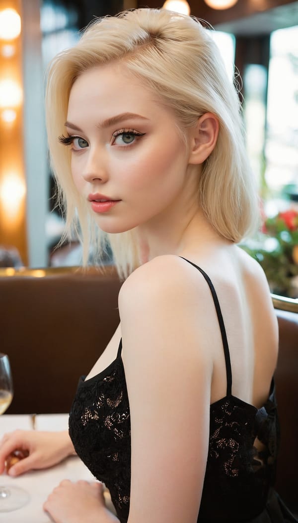 Tags: 21872187, SDXL
{"3": {"inputs": {"seed": 235090427715353, "steps": 32, "cfg": 6.36, "sampler_name": "dpmpp_2m", "scheduler": "karras", "denoise": 1.0, "model": ["27", 0], "positive": ["6", 0], "negative": ["7", 0], "latent_image": ["5", 0]}, "class_type": "KSampler"}, "4": {"inputs": {"ckpt_name": "juggernautxl.safetensors"}, "class_type": "CheckpointLoaderSimple"}, "5": {"inputs": {"width": 768, "height": 1344, "batch_size": 1}, "class_type": "EmptyLatentImage"}, "6": {"inputs": {"text": "22 year old girl, (ukrainian:1.04), (slim:1.09), (eyelashes:0.97), (pale skin:1.10), (detailed face:1.01), (seductive facial expression:1.06), (blush:1.05), (seductive pose:1.07), (sexy lips:1.08), (temptress:0.98), (idol:1.09), (beautiful eyes:1.02), (cute:1.11), (double eyelids:0.97), (perky ass:1.03), (exposed ass:1.14), (looking back:1.13), (sexy ass:1.03), (thigh gap:0.95), (wearing a little black dress:1.11) at a fine dining restaurant, (textured skin:1.06), (detailed skin:1.08), (portra:1.06), (skin fuzz:1.07), (RAW:1.05), (candid cinema:1.01), (film:1.07), (natural looking skin:1.08), (soft lighting:1.03)", "clip": ["27", 1]}, "class_type": "CLIPTextEncode"}, "7": {"inputs": {"text": "(low resolution:1.13), (distorted:1.14), (worst quality:1.08), (open mouth:1.13), (watermark:1.11), (twisted:1.05), (bad hands:1.06)", "clip": ["27", 1]}, "class_type": "CLIPTextEncode"}, "8": {"inputs": {"samples": ["3", 0], "vae": ["4", 2]}, "class_type": "VAEDecode"}, "25": {"inputs": {"lora_name": "nudify_xl.safetensors", "strength_model": 0.11, "strength_clip": 0.03, "model": ["4", 0], "clip": ["4", 1]}, "class_type": "LoraLoader"}, "26": {"inputs": {"lora_name": "shirtlift_SDXL_v2.safetensors", "strength_model": 0.1, "strength_clip": 0.05, "model": ["25", 0], "clip": ["25", 1]}, "class_type": "LoraLoader"}, "27": {"inputs": {"lora_name": "PerfectEyesXL.safetensors", "strength_model": 0.11, "strength_clip": 0.18, "model": ["26", 0], "clip": ["26", 1]}, "class_type": "LoraLoader"}, "30": {"inputs": {"model_name": "4x_NMKD-Superscale-SP_178000_G.pth"}, "class_type": "UpscaleModelLoader"}, "31": {"inputs": {"upscale_model": ["30", 0], "image": ["8", 0]}, "class_type": "ImageUpscaleWithModel"}, "32": {"inputs": {"upscale_method": "lanczos", "scale_by": 0.5, "image": ["31", 0]}, "class_type": "ImageScaleBy"}, "33": {"inputs": {"pixels": ["32", 0], "vae": ["4", 2]}, "class_type": "VAEEncode"}, "34": {"inputs": {"seed": 235090427715353, "steps": 32, "cfg": 6.36, "sampler_name": "dpmpp_2m", "scheduler": "karras", "denoise": 0.3, "model": ["27", 0], "positive": ["6", 0], "negative": ["7", 0], "latent_image": ["33", 0]}, "class_type": "KSampler"}, "36": {"inputs": {"samples": ["34", 0], "vae": ["4", 2]}, "class_type": "VAEDecode"}, "39": {"inputs": {"filename_prefix": "comfyapi-1724972562900", "images": ["36", 0]}, "class_type": "SaveImage"}}