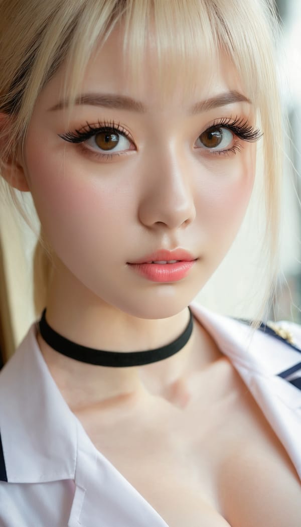 Tags: 21872187, SDXL
{"3": {"inputs": {"seed": 411637837723772, "steps": 64, "cfg": 6.9, "sampler_name": "dpmpp_2m", "scheduler": "karras", "denoise": 1.0, "model": ["27", 0], "positive": ["6", 0], "negative": ["7", 0], "latent_image": ["5", 0]}, "class_type": "KSampler"}, "4": {"inputs": {"ckpt_name": "juggernautxl.safetensors"}, "class_type": "CheckpointLoaderSimple"}, "5": {"inputs": {"width": 768, "height": 1344, "batch_size": 1}, "class_type": "EmptyLatentImage"}, "6": {"inputs": {"text": "27 year old girl, (sexy lips:1.09), (eyelashes:1.14), (seductive facial expression:1.10), (idol:0.98), (pale skin:1.08), (beautiful eyes:1.00), (double eyelids:1.14), (detailed face:1.06), (blush:1.10), (cute:0.99), (temptress:1.00), (slim:0.97), (in a seductive pose:0.98), (large perky breasts:1.10), (cleavage:1.06), (thigh gap:1.01), (school uniform:1.09), choker, busy street, (film:1.07), (detailed skin:1.05), (candid cinema:1.06), (soft lighting:1.09), (skin fuzz:1.04), (textured skin:1.05), (portra:1.08), (natural looking skin:1.03), (RAW:1.02)", "clip": ["27", 1]}, "class_type": "CLIPTextEncode"}, "7": {"inputs": {"text": "(twisted:1.14), (watermark:1.08), (open mouth:1.10), (low resolution:1.05), (bad hands:1.07), (worst quality:1.06), (distorted:1.12)", "clip": ["27", 1]}, "class_type": "CLIPTextEncode"}, "8": {"inputs": {"samples": ["3", 0], "vae": ["4", 2]}, "class_type": "VAEDecode"}, "25": {"inputs": {"lora_name": "nudify_xl.safetensors", "strength_model": 0.38, "strength_clip": 0.33, "model": ["4", 0], "clip": ["4", 1]}, "class_type": "LoraLoader"}, "26": {"inputs": {"lora_name": "shirtlift_SDXL_v2.safetensors", "strength_model": 0.01, "strength_clip": 0.17, "model": ["25", 0], "clip": ["25", 1]}, "class_type": "LoraLoader"}, "27": {"inputs": {"lora_name": "PerfectEyesXL.safetensors", "strength_model": 0.05, "strength_clip": 0.14, "model": ["26", 0], "clip": ["26", 1]}, "class_type": "LoraLoader"}, "30": {"inputs": {"model_name": "4x_NMKD-Superscale-SP_178000_G.pth"}, "class_type": "UpscaleModelLoader"}, "31": {"inputs": {"upscale_model": ["30", 0], "image": ["8", 0]}, "class_type": "ImageUpscaleWithModel"}, "32": {"inputs": {"upscale_method": "lanczos", "scale_by": 0.5, "image": ["31", 0]}, "class_type": "ImageScaleBy"}, "33": {"inputs": {"pixels": ["32", 0], "vae": ["4", 2]}, "class_type": "VAEEncode"}, "34": {"inputs": {"seed": 411637837723772, "steps": 64, "cfg": 6.9, "sampler_name": "dpmpp_2m", "scheduler": "karras", "denoise": 0.3, "model": ["27", 0], "positive": ["6", 0], "negative": ["7", 0], "latent_image": ["33", 0]}, "class_type": "KSampler"}, "36": {"inputs": {"samples": ["34", 0], "vae": ["4", 2]}, "class_type": "VAEDecode"}, "39": {"inputs": {"filename_prefix": "comfyapi-1723720064025", "images": ["36", 0]}, "class_type": "SaveImage"}}