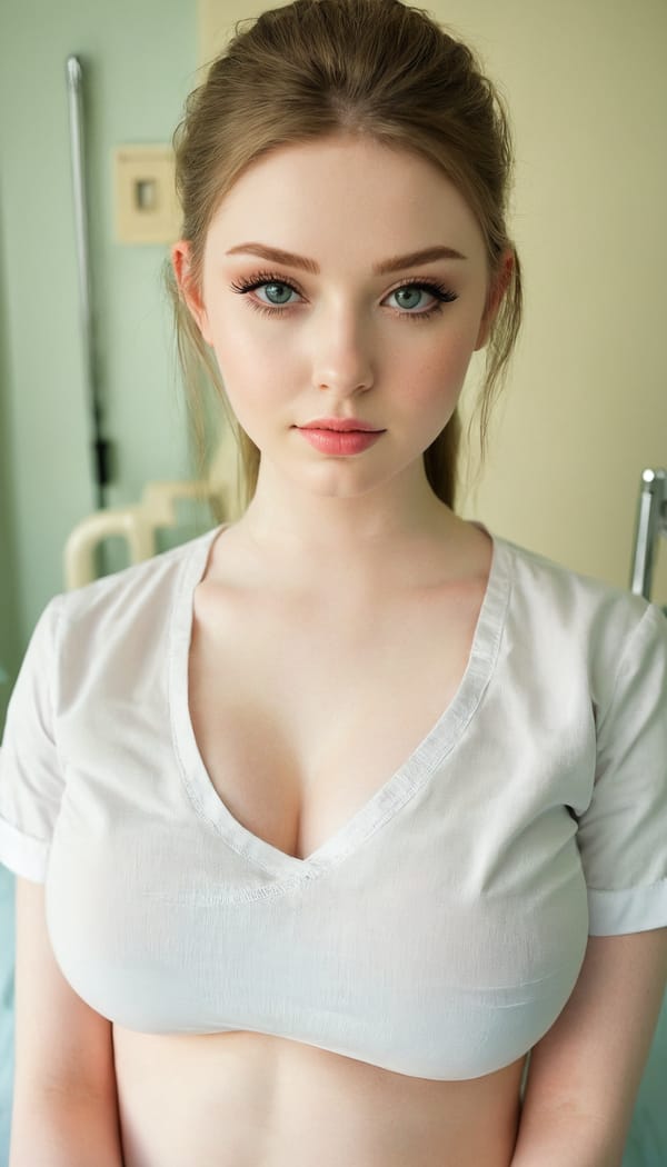 Tags: 21872187, SDXL
{"3": {"inputs": {"seed": 612198190514191, "steps": 64, "cfg": 5.32, "sampler_name": "dpmpp_2m", "scheduler": "karras", "denoise": 1.0, "model": ["27", 0], "positive": ["6", 0], "negative": ["7", 0], "latent_image": ["5", 0]}, "class_type": "KSampler"}, "4": {"inputs": {"ckpt_name": "juggernautxl.safetensors"}, "class_type": "CheckpointLoaderSimple"}, "5": {"inputs": {"width": 768, "height": 1344, "batch_size": 1}, "class_type": "EmptyLatentImage"}, "6": {"inputs": {"text": "19 year old girl, (irish:1.02), (pale skin:1.09), (idol:1.13), (sexy lips:1.03), (eyelashes:1.14), (cute:1.09), (seductive facial expression:0.97), (seductive pose:1.12), (blush:1.06), (detailed face:1.05), (slim:0.95), (beautiful eyes:1.07), (temptress:1.03), (in a seductive pose:1.05), (large perky breasts:1.01), (cleavage:1.02), (thigh gap:1.05), (nurse in uniform:1.03) working in a hospital ward, (textured skin:1.03), (soft lighting:1.09), (natural looking skin:1.04), (portra:1.02), (skin fuzz:1.07), (detailed skin:1.08), (RAW:1.01), (film:1.08), (candid cinema:1.07)", "clip": ["27", 1]}, "class_type": "CLIPTextEncode"}, "7": {"inputs": {"text": "(open mouth:1.06), (watermark:1.09), (worst quality:1.13), (twisted:1.07), (low resolution:1.12), (bad hands:1.05), (distorted:1.09)", "clip": ["27", 1]}, "class_type": "CLIPTextEncode"}, "8": {"inputs": {"samples": ["3", 0], "vae": ["4", 2]}, "class_type": "VAEDecode"}, "25": {"inputs": {"lora_name": "nudify_xl.safetensors", "strength_model": 0.17, "strength_clip": 0.35, "model": ["4", 0], "clip": ["4", 1]}, "class_type": "LoraLoader"}, "26": {"inputs": {"lora_name": "shirtlift_SDXL_v2.safetensors", "strength_model": 0.03, "strength_clip": 0.19, "model": ["25", 0], "clip": ["25", 1]}, "class_type": "LoraLoader"}, "27": {"inputs": {"lora_name": "PerfectEyesXL.safetensors", "strength_model": 0.08, "strength_clip": 0.06, "model": ["26", 0], "clip": ["26", 1]}, "class_type": "LoraLoader"}, "30": {"inputs": {"model_name": "4x_NMKD-Superscale-SP_178000_G.pth"}, "class_type": "UpscaleModelLoader"}, "31": {"inputs": {"upscale_model": ["30", 0], "image": ["8", 0]}, "class_type": "ImageUpscaleWithModel"}, "32": {"inputs": {"upscale_method": "lanczos", "scale_by": 0.5, "image": ["31", 0]}, "class_type": "ImageScaleBy"}, "33": {"inputs": {"pixels": ["32", 0], "vae": ["4", 2]}, "class_type": "VAEEncode"}, "34": {"inputs": {"seed": 612198190514191, "steps": 64, "cfg": 5.32, "sampler_name": "dpmpp_2m", "scheduler": "karras", "denoise": 0.3, "model": ["27", 0], "positive": ["6", 0], "negative": ["7", 0], "latent_image": ["33", 0]}, "class_type": "KSampler"}, "36": {"inputs": {"samples": ["34", 0], "vae": ["4", 2]}, "class_type": "VAEDecode"}, "39": {"inputs": {"filename_prefix": "comfyapi-1728162757345", "images": ["36", 0]}, "class_type": "SaveImage"}}