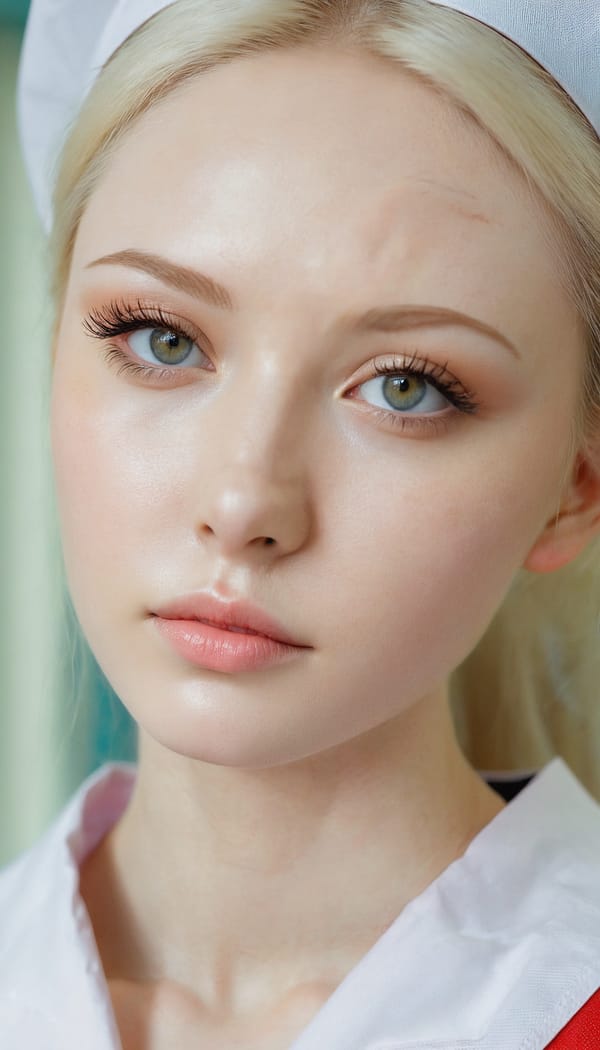 Tags: 21872187, SDXL
{"3": {"inputs": {"seed": 190506868670748, "steps": 64, "cfg": 7.33, "sampler_name": "dpmpp_2m", "scheduler": "karras", "denoise": 1.0, "model": ["27", 0], "positive": ["6", 0], "negative": ["7", 0], "latent_image": ["5", 0]}, "class_type": "KSampler"}, "4": {"inputs": {"ckpt_name": "juggernautxl.safetensors"}, "class_type": "CheckpointLoaderSimple"}, "5": {"inputs": {"width": 768, "height": 1344, "batch_size": 1}, "class_type": "EmptyLatentImage"}, "6": {"inputs": {"text": "22 year old girl, (russian:0.95), (sexy lips:0.98), (beautiful eyes:1.04), (pale skin:1.13), (eyelashes:1.06), (double eyelids:1.13), (temptress:1.04), (blush:1.02), (cute:0.95), (seductive facial expression:1.08), (detailed face:1.11), (seductive pose:1.08), (slim:0.98), (idol:1.02), (in a seductive pose:1.11), (large perky breasts:0.95), (cleavage:1.12), (thigh gap:1.00), (nurse in uniform:1.02) working in a hospital ward, (RAW:1.09), (skin fuzz:1.08), (textured skin:1.08), (detailed skin:1.01), (candid cinema:1.07), (film:1.05), (natural looking skin:1.07), (soft lighting:1.05), (portra:1.08)", "clip": ["27", 1]}, "class_type": "CLIPTextEncode"}, "7": {"inputs": {"text": "(open mouth:1.11), (worst quality:1.12), (low resolution:1.08), (twisted:1.08), (bad hands:1.11), (distorted:1.08), (watermark:1.06)", "clip": ["27", 1]}, "class_type": "CLIPTextEncode"}, "8": {"inputs": {"samples": ["3", 0], "vae": ["4", 2]}, "class_type": "VAEDecode"}, "25": {"inputs": {"lora_name": "nudify_xl.safetensors", "strength_model": 0.19, "strength_clip": 0.17, "model": ["4", 0], "clip": ["4", 1]}, "class_type": "LoraLoader"}, "26": {"inputs": {"lora_name": "shirtlift_SDXL_v2.safetensors", "strength_model": 0.14, "strength_clip": 0.09, "model": ["25", 0], "clip": ["25", 1]}, "class_type": "LoraLoader"}, "27": {"inputs": {"lora_name": "PerfectEyesXL.safetensors", "strength_model": 0.16, "strength_clip": 0.19, "model": ["26", 0], "clip": ["26", 1]}, "class_type": "LoraLoader"}, "30": {"inputs": {"model_name": "4x_NMKD-Superscale-SP_178000_G.pth"}, "class_type": "UpscaleModelLoader"}, "31": {"inputs": {"upscale_model": ["30", 0], "image": ["8", 0]}, "class_type": "ImageUpscaleWithModel"}, "32": {"inputs": {"upscale_method": "lanczos", "scale_by": 0.5, "image": ["31", 0]}, "class_type": "ImageScaleBy"}, "33": {"inputs": {"pixels": ["32", 0], "vae": ["4", 2]}, "class_type": "VAEEncode"}, "34": {"inputs": {"seed": 190506868670748, "steps": 64, "cfg": 7.33, "sampler_name": "dpmpp_2m", "scheduler": "karras", "denoise": 0.3, "model": ["27", 0], "positive": ["6", 0], "negative": ["7", 0], "latent_image": ["33", 0]}, "class_type": "KSampler"}, "36": {"inputs": {"samples": ["34", 0], "vae": ["4", 2]}, "class_type": "VAEDecode"}, "39": {"inputs": {"filename_prefix": "comfyapi-1714734019531", "images": ["36", 0]}, "class_type": "SaveImage"}}