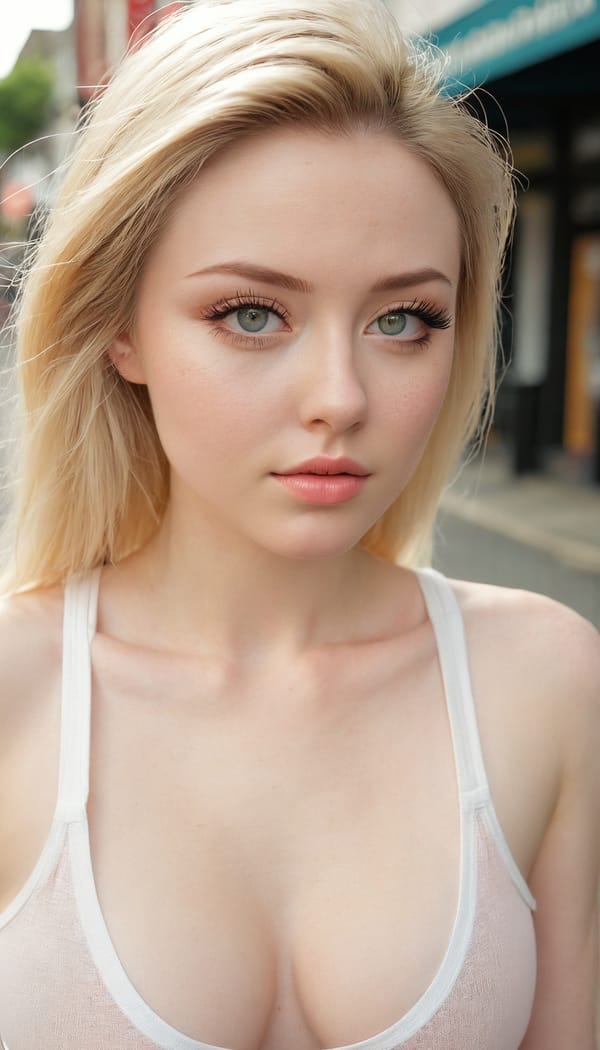 Tags: 21872187, SDXL
{"3": {"inputs": {"seed": 740143918584935, "steps": 64, "cfg": 6.92, "sampler_name": "dpmpp_2m", "scheduler": "karras", "denoise": 1.0, "model": ["27", 0], "positive": ["6", 0], "negative": ["7", 0], "latent_image": ["5", 0]}, "class_type": "KSampler"}, "4": {"inputs": {"ckpt_name": "juggernautxl.safetensors"}, "class_type": "CheckpointLoaderSimple"}, "5": {"inputs": {"width": 768, "height": 1344, "batch_size": 1}, "class_type": "EmptyLatentImage"}, "6": {"inputs": {"text": "28 year old girl, (irish:1.04), (detailed face:1.04), (double eyelids:1.14), (slim:1.12), (sexy lips:0.99), (temptress:1.10), (idol:1.12), (cute:1.02), (pale skin:1.04), (blush:1.12), (beautiful eyes:1.05), (seductive pose:1.14), (eyelashes:1.06), (perky ass:1.00), (exposed ass:1.01), (looking back:1.14), (sexy ass:1.14), (thigh gap:1.03), (white tanktop:1.01), busy street, (skin fuzz:1.07), (candid cinema:1.08), (soft lighting:1.00), (film:1.00), (portra:1.09), (natural looking skin:1.06), (detailed skin:1.06), (textured skin:1.06), (RAW:1.05)", "clip": ["27", 1]}, "class_type": "CLIPTextEncode"}, "7": {"inputs": {"text": "(distorted:1.12), (worst quality:1.14), (watermark:1.06), (open mouth:1.05), (twisted:1.13), (low resolution:1.08), (bad hands:1.10)", "clip": ["27", 1]}, "class_type": "CLIPTextEncode"}, "8": {"inputs": {"samples": ["3", 0], "vae": ["4", 2]}, "class_type": "VAEDecode"}, "25": {"inputs": {"lora_name": "nudify_xl.safetensors", "strength_model": 0.07, "strength_clip": 0.19, "model": ["4", 0], "clip": ["4", 1]}, "class_type": "LoraLoader"}, "26": {"inputs": {"lora_name": "shirtlift_SDXL_v2.safetensors", "strength_model": 0.1, "strength_clip": 0.09, "model": ["25", 0], "clip": ["25", 1]}, "class_type": "LoraLoader"}, "27": {"inputs": {"lora_name": "PerfectEyesXL.safetensors", "strength_model": 0.18, "strength_clip": 0.05, "model": ["26", 0], "clip": ["26", 1]}, "class_type": "LoraLoader"}, "30": {"inputs": {"model_name": "4x_NMKD-Superscale-SP_178000_G.pth"}, "class_type": "UpscaleModelLoader"}, "31": {"inputs": {"upscale_model": ["30", 0], "image": ["8", 0]}, "class_type": "ImageUpscaleWithModel"}, "32": {"inputs": {"upscale_method": "lanczos", "scale_by": 0.5, "image": ["31", 0]}, "class_type": "ImageScaleBy"}, "33": {"inputs": {"pixels": ["32", 0], "vae": ["4", 2]}, "class_type": "VAEEncode"}, "34": {"inputs": {"seed": 740143918584935, "steps": 64, "cfg": 6.92, "sampler_name": "dpmpp_2m", "scheduler": "karras", "denoise": 0.3, "model": ["27", 0], "positive": ["6", 0], "negative": ["7", 0], "latent_image": ["33", 0]}, "class_type": "KSampler"}, "36": {"inputs": {"samples": ["34", 0], "vae": ["4", 2]}, "class_type": "VAEDecode"}, "39": {"inputs": {"filename_prefix": "comfyapi-1714519435156", "images": ["36", 0]}, "class_type": "SaveImage"}}