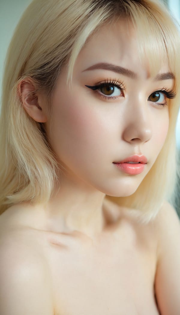 Tags: 21872187, SDXL
{"3": {"inputs": {"seed": 573106569196157, "steps": 32, "cfg": 5.68, "sampler_name": "dpmpp_2m", "scheduler": "karras", "denoise": 1.0, "model": ["27", 0], "positive": ["6", 0], "negative": ["7", 0], "latent_image": ["5", 0]}, "class_type": "KSampler"}, "4": {"inputs": {"ckpt_name": "juggernautxl.safetensors"}, "class_type": "CheckpointLoaderSimple"}, "5": {"inputs": {"width": 768, "height": 1344, "batch_size": 1}, "class_type": "EmptyLatentImage"}, "6": {"inputs": {"text": "21 year old girl, (slim:1.07), (temptress:1.08), (pale skin:1.00), (beautiful eyes:0.96), (eyelashes:1.06), (blush:0.96), (sexy lips:1.11), (seductive pose:1.11), (detailed face:1.00), (idol:1.14), (seductive facial expression:1.14), (cute:1.07), (double eyelids:0.95), (perky ass:0.95), (exposed ass:1.04), (looking back:1.11), (sexy ass:1.09), (thigh gap:0.95), (an office lady:1.03), (film:1.03), (textured skin:1.03), (soft lighting:1.05), (detailed skin:1.00), (candid cinema:1.09), (skin fuzz:1.02), (portra:1.06), (RAW:1.06), (natural looking skin:1.06)", "clip": ["27", 1]}, "class_type": "CLIPTextEncode"}, "7": {"inputs": {"text": "(worst quality:1.11), (watermark:1.14), (bad hands:1.11), (distorted:1.07), (open mouth:1.14), (twisted:1.10), (low resolution:1.14)", "clip": ["27", 1]}, "class_type": "CLIPTextEncode"}, "8": {"inputs": {"samples": ["3", 0], "vae": ["4", 2]}, "class_type": "VAEDecode"}, "25": {"inputs": {"lora_name": "nudify_xl.safetensors", "strength_model": 0.13, "strength_clip": 0.1, "model": ["4", 0], "clip": ["4", 1]}, "class_type": "LoraLoader"}, "26": {"inputs": {"lora_name": "shirtlift_SDXL_v2.safetensors", "strength_model": 0.04, "strength_clip": 0.02, "model": ["25", 0], "clip": ["25", 1]}, "class_type": "LoraLoader"}, "27": {"inputs": {"lora_name": "PerfectEyesXL.safetensors", "strength_model": 0.17, "strength_clip": 0.03, "model": ["26", 0], "clip": ["26", 1]}, "class_type": "LoraLoader"}, "30": {"inputs": {"model_name": "4x_NMKD-Superscale-SP_178000_G.pth"}, "class_type": "UpscaleModelLoader"}, "31": {"inputs": {"upscale_model": ["30", 0], "image": ["8", 0]}, "class_type": "ImageUpscaleWithModel"}, "32": {"inputs": {"upscale_method": "lanczos", "scale_by": 0.5, "image": ["31", 0]}, "class_type": "ImageScaleBy"}, "33": {"inputs": {"pixels": ["32", 0], "vae": ["4", 2]}, "class_type": "VAEEncode"}, "34": {"inputs": {"seed": 573106569196157, "steps": 32, "cfg": 5.68, "sampler_name": "dpmpp_2m", "scheduler": "karras", "denoise": 0.3, "model": ["27", 0], "positive": ["6", 0], "negative": ["7", 0], "latent_image": ["33", 0]}, "class_type": "KSampler"}, "36": {"inputs": {"samples": ["34", 0], "vae": ["4", 2]}, "class_type": "VAEDecode"}, "39": {"inputs": {"filename_prefix": "comfyapi-1716854562160", "images": ["36", 0]}, "class_type": "SaveImage"}}