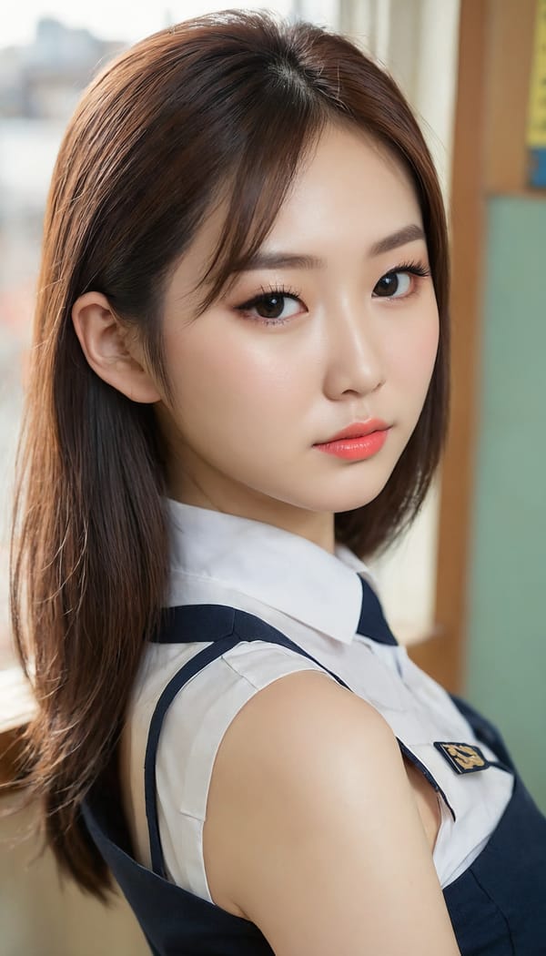 Tags: 21872187, SDXL
{"3": {"inputs": {"seed": 954862860443594, "steps": 32, "cfg": 5.27, "sampler_name": "dpmpp_2m", "scheduler": "karras", "denoise": 1.0, "model": ["27", 0], "positive": ["6", 0], "negative": ["7", 0], "latent_image": ["5", 0]}, "class_type": "KSampler"}, "4": {"inputs": {"ckpt_name": "juggernautXL_v8Rundiffusion.safetensors"}, "class_type": "CheckpointLoaderSimple"}, "5": {"inputs": {"width": 768, "height": 1344, "batch_size": 1}, "class_type": "EmptyLatentImage"}, "6": {"inputs": {"text": "26 year old girl, (korean:1.10), (russian:1.12), (japanese:1.14), (temptress:1.06), (seductive facial expression:1.04), (eyelashes:1.12), (beautiful eyes:1.03), (seductive pose:1.01), (pale skin:1.03), (detailed face:1.09), (blush:0.97), (slim:1.11), (double eyelids:1.13), (sexy lips:1.10), (perky ass:0.99), (exposed ass:1.11), (looking back:0.98), (sexy ass:1.12), (thigh gap:1.13), (school uniform:1.14), choker, busy street, (film:1.03), (soft lighting:1.01), (detailed skin:1.00), (skin fuzz:1.01), (candid cinema:1.08), (portra:1.01), (RAW:1.02), (textured skin:1.01), (natural looking skin:1.00)", "clip": ["27", 1]}, "class_type": "CLIPTextEncode"}, "7": {"inputs": {"text": "(open mouth:1.06), (bad hands:1.09), (distorted:1.10), (twisted:1.10), (worst quality:1.11), (low resolution:1.06), (watermark:1.12)", "clip": ["27", 1]}, "class_type": "CLIPTextEncode"}, "8": {"inputs": {"samples": ["3", 0], "vae": ["4", 2]}, "class_type": "VAEDecode"}, "25": {"inputs": {"lora_name": "nudify_xl.safetensors", "strength_model": 0.17, "strength_clip": 0.04, "model": ["4", 0], "clip": ["4", 1]}, "class_type": "LoraLoader"}, "26": {"inputs": {"lora_name": "shirtlift_SDXL_v2.safetensors", "strength_model": 0.05, "strength_clip": 0.12, "model": ["25", 0], "clip": ["25", 1]}, "class_type": "LoraLoader"}, "27": {"inputs": {"lora_name": "PerfectEyesXL.safetensors", "strength_model": 0.14, "strength_clip": 0.1, "model": ["26", 0], "clip": ["26", 1]}, "class_type": "LoraLoader"}, "30": {"inputs": {"model_name": "4x_NMKD-Superscale-SP_178000_G.pth"}, "class_type": "UpscaleModelLoader"}, "31": {"inputs": {"upscale_model": ["30", 0], "image": ["8", 0]}, "class_type": "ImageUpscaleWithModel"}, "32": {"inputs": {"upscale_method": "lanczos", "scale_by": 0.5, "image": ["31", 0]}, "class_type": "ImageScaleBy"}, "33": {"inputs": {"pixels": ["32", 0], "vae": ["4", 2]}, "class_type": "VAEEncode"}, "34": {"inputs": {"seed": 954862860443594, "steps": 32, "cfg": 5.27, "sampler_name": "dpmpp_2m", "scheduler": "karras", "denoise": 0.3, "model": ["27", 0], "positive": ["6", 0], "negative": ["7", 0], "latent_image": ["33", 0]}, "class_type": "KSampler"}, "36": {"inputs": {"samples": ["34", 0], "vae": ["4", 2]}, "class_type": "VAEDecode"}, "39": {"inputs": {"filename_prefix": "comfyapi-1707499628131", "images": ["36", 0]}, "class_type": "SaveImage"}}