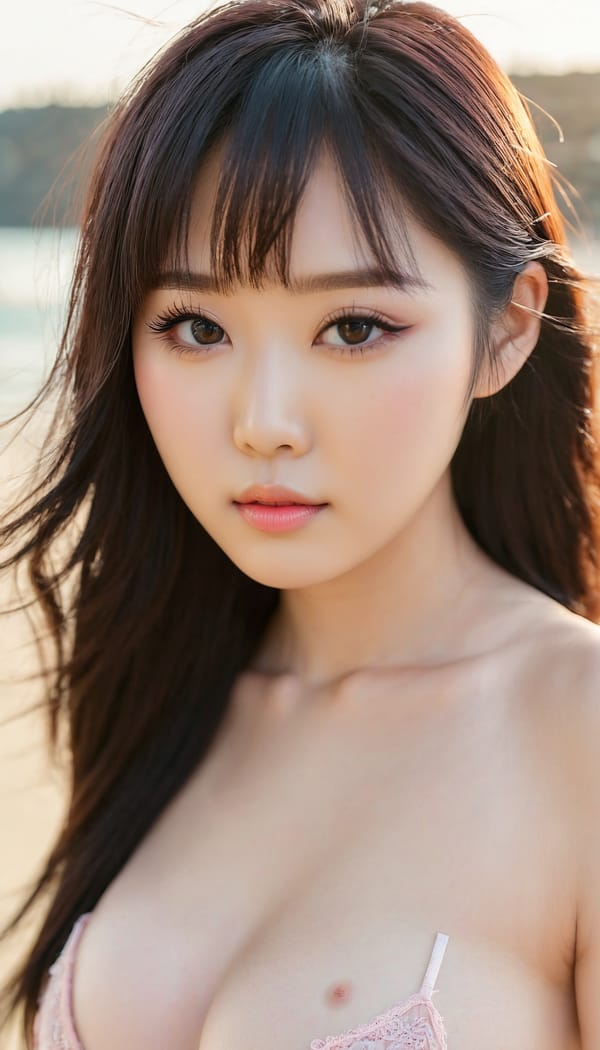 Tags: 21872187, SDXL
{"3": {"inputs": {"seed": 629068567977218, "steps": 32, "cfg": 7.36, "sampler_name": "dpmpp_2m", "scheduler": "karras", "denoise": 1.0, "model": ["27", 0], "positive": ["6", 0], "negative": ["7", 0], "latent_image": ["5", 0]}, "class_type": "KSampler"}, "4": {"inputs": {"ckpt_name": "juggernautxl.safetensors"}, "class_type": "CheckpointLoaderSimple"}, "5": {"inputs": {"width": 768, "height": 1344, "batch_size": 1}, "class_type": "EmptyLatentImage"}, "6": {"inputs": {"text": "19 year old girl, (japanese:1.09), (korean:1.01), (seductive facial expression:0.95), (idol:1.02), (cute:1.10), (double eyelids:0.97), (blush:1.00), (beautiful eyes:1.06), (sexy lips:0.95), (seductive pose:1.05), (detailed face:1.09), (temptress:1.05), (pale skin:1.04), (eyelashes:1.14), (in a seductive pose:1.04), (large perky breasts:0.96), (cleavage:1.13), (thigh gap:0.97), strolling (nude:1.02) at a beach, (natural looking skin:1.07), (soft lighting:1.08), (textured skin:1.05), (candid cinema:1.06), (RAW:1.00), (skin fuzz:1.02), (portra:1.03), (film:1.08), (detailed skin:1.00)", "clip": ["27", 1]}, "class_type": "CLIPTextEncode"}, "7": {"inputs": {"text": "(twisted:1.05), (low resolution:1.14), (worst quality:1.11), (distorted:1.09), (watermark:1.05), (open mouth:1.10), (bad hands:1.12)", "clip": ["27", 1]}, "class_type": "CLIPTextEncode"}, "8": {"inputs": {"samples": ["3", 0], "vae": ["4", 2]}, "class_type": "VAEDecode"}, "25": {"inputs": {"lora_name": "nudify_xl.safetensors", "strength_model": 0.26, "strength_clip": 0.02, "model": ["4", 0], "clip": ["4", 1]}, "class_type": "LoraLoader"}, "26": {"inputs": {"lora_name": "shirtlift_SDXL_v2.safetensors", "strength_model": 0.0, "strength_clip": 0.0, "model": ["25", 0], "clip": ["25", 1]}, "class_type": "LoraLoader"}, "27": {"inputs": {"lora_name": "PerfectEyesXL.safetensors", "strength_model": 0.05, "strength_clip": 0.02, "model": ["26", 0], "clip": ["26", 1]}, "class_type": "LoraLoader"}, "30": {"inputs": {"model_name": "4x_NMKD-Superscale-SP_178000_G.pth"}, "class_type": "UpscaleModelLoader"}, "31": {"inputs": {"upscale_model": ["30", 0], "image": ["8", 0]}, "class_type": "ImageUpscaleWithModel"}, "32": {"inputs": {"upscale_method": "lanczos", "scale_by": 0.5, "image": ["31", 0]}, "class_type": "ImageScaleBy"}, "33": {"inputs": {"pixels": ["32", 0], "vae": ["4", 2]}, "class_type": "VAEEncode"}, "34": {"inputs": {"seed": 629068567977218, "steps": 32, "cfg": 7.36, "sampler_name": "dpmpp_2m", "scheduler": "karras", "denoise": 0.3, "model": ["27", 0], "positive": ["6", 0], "negative": ["7", 0], "latent_image": ["33", 0]}, "class_type": "KSampler"}, "36": {"inputs": {"samples": ["34", 0], "vae": ["4", 2]}, "class_type": "VAEDecode"}, "39": {"inputs": {"filename_prefix": "comfyapi-1714562804517", "images": ["36", 0]}, "class_type": "SaveImage"}}