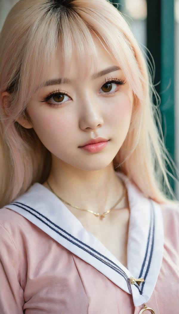 Tags: 21872187, SDXL
{"3": {"inputs": {"seed": 429976249301883, "steps": 64, "cfg": 6.35, "sampler_name": "dpmpp_2m", "scheduler": "karras", "denoise": 1.0, "model": ["27", 0], "positive": ["6", 0], "negative": ["7", 0], "latent_image": ["5", 0]}, "class_type": "KSampler"}, "4": {"inputs": {"ckpt_name": "juggernautxl.safetensors"}, "class_type": "CheckpointLoaderSimple"}, "5": {"inputs": {"width": 768, "height": 1344, "batch_size": 1}, "class_type": "EmptyLatentImage"}, "6": {"inputs": {"text": "28 year old girl, (ukrainian:1.10), (japanese:0.97), (irish:1.05), (russian:1.10), (chinese:0.97), (detailed face:0.99), (blush:1.10), (eyelashes:1.08), (beautiful eyes:1.03), (seductive pose:1.14), (slim:1.12), (cute:1.10), (temptress:1.09), (sexy lips:1.00), (seductive facial expression:1.05), (idol:1.04), (pale skin:1.14), (double eyelids:0.99), (in a seductive pose:1.07), (large perky breasts:1.05), (cleavage:1.03), (thigh gap:1.03), (school uniform:1.14), choker, busy street, (candid cinema:1.00), (skin fuzz:1.06), (natural looking skin:1.07), (film:1.01), (RAW:1.08), (textured skin:1.08), (soft lighting:1.02), (portra:1.08), (detailed skin:1.08)", "clip": ["27", 1]}, "class_type": "CLIPTextEncode"}, "7": {"inputs": {"text": "(bad hands:1.11), (twisted:1.11), (low resolution:1.06), (watermark:1.13), (distorted:1.13), (open mouth:1.13), (worst quality:1.11)", "clip": ["27", 1]}, "class_type": "CLIPTextEncode"}, "8": {"inputs": {"samples": ["3", 0], "vae": ["4", 2]}, "class_type": "VAEDecode"}, "25": {"inputs": {"lora_name": "nudify_xl.safetensors", "strength_model": 0.09, "strength_clip": 0.21, "model": ["4", 0], "clip": ["4", 1]}, "class_type": "LoraLoader"}, "26": {"inputs": {"lora_name": "shirtlift_SDXL_v2.safetensors", "strength_model": 0.06, "strength_clip": 0.07, "model": ["25", 0], "clip": ["25", 1]}, "class_type": "LoraLoader"}, "27": {"inputs": {"lora_name": "PerfectEyesXL.safetensors", "strength_model": 0.0, "strength_clip": 0.07, "model": ["26", 0], "clip": ["26", 1]}, "class_type": "LoraLoader"}, "30": {"inputs": {"model_name": "4x_NMKD-Superscale-SP_178000_G.pth"}, "class_type": "UpscaleModelLoader"}, "31": {"inputs": {"upscale_model": ["30", 0], "image": ["8", 0]}, "class_type": "ImageUpscaleWithModel"}, "32": {"inputs": {"upscale_method": "lanczos", "scale_by": 0.5, "image": ["31", 0]}, "class_type": "ImageScaleBy"}, "33": {"inputs": {"pixels": ["32", 0], "vae": ["4", 2]}, "class_type": "VAEEncode"}, "34": {"inputs": {"seed": 429976249301883, "steps": 64, "cfg": 6.35, "sampler_name": "dpmpp_2m", "scheduler": "karras", "denoise": 0.3, "model": ["27", 0], "positive": ["6", 0], "negative": ["7", 0], "latent_image": ["33", 0]}, "class_type": "KSampler"}, "36": {"inputs": {"samples": ["34", 0], "vae": ["4", 2]}, "class_type": "VAEDecode"}, "39": {"inputs": {"filename_prefix": "comfyapi-1731367376549", "images": ["36", 0]}, "class_type": "SaveImage"}}