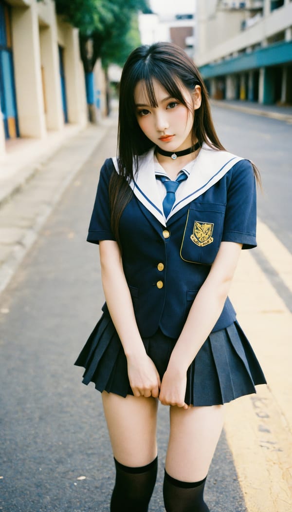 Tags: 21872187, SDXL
{"3": {"inputs": {"seed": 916992024931916, "steps": 64, "cfg": 7.95, "sampler_name": "dpmpp_2m", "scheduler": "karras", "denoise": 1.0, "model": ["27", 0], "positive": ["6", 0], "negative": ["7", 0], "latent_image": ["5", 0]}, "class_type": "KSampler"}, "4": {"inputs": {"ckpt_name": "helloworldxl.safetensors"}, "class_type": "CheckpointLoaderSimple"}, "5": {"inputs": {"width": 768, "height": 1344, "batch_size": 1}, "class_type": "EmptyLatentImage"}, "6": {"inputs": {"text": "25 year old girl, (sexy lips:1.01), (beautiful eyes:1.05), (pale skin:0.95), (blush:1.03), (seductive pose:1.12), (slim:0.99), (cute:1.02), (double eyelids:1.13), (idol:1.02), (temptress:1.05), (eyelashes:0.99), (detailed face:1.01), (seductive facial expression:0.98), (in a seductive pose:0.96), (large perky breasts:0.96), (cleavage:1.07), (thigh gap:1.00), (school uniform:1.13), choker, busy street, (candid cinema:1.02), (RAW:1.04), (portra:1.09), (skin fuzz:1.03), (film:1.04), (natural looking skin:1.01), (soft lighting:1.06), (textured skin:1.03), (detailed skin:1.05)", "clip": ["27", 1]}, "class_type": "CLIPTextEncode"}, "7": {"inputs": {"text": "(low resolution:1.13), (twisted:1.06), (distorted:1.05), (bad hands:1.07), (watermark:1.13), (open mouth:1.10), (worst quality:1.13)", "clip": ["27", 1]}, "class_type": "CLIPTextEncode"}, "8": {"inputs": {"samples": ["3", 0], "vae": ["4", 2]}, "class_type": "VAEDecode"}, "25": {"inputs": {"lora_name": "nudify_xl.safetensors", "strength_model": 0.36, "strength_clip": 0.19, "model": ["4", 0], "clip": ["4", 1]}, "class_type": "LoraLoader"}, "26": {"inputs": {"lora_name": "shirtlift_SDXL_v2.safetensors", "strength_model": 0.09, "strength_clip": 0.09, "model": ["25", 0], "clip": ["25", 1]}, "class_type": "LoraLoader"}, "27": {"inputs": {"lora_name": "PerfectEyesXL.safetensors", "strength_model": 0.15, "strength_clip": 0.05, "model": ["26", 0], "clip": ["26", 1]}, "class_type": "LoraLoader"}, "30": {"inputs": {"model_name": "4x_NMKD-Superscale-SP_178000_G.pth"}, "class_type": "UpscaleModelLoader"}, "31": {"inputs": {"upscale_model": ["30", 0], "image": ["8", 0]}, "class_type": "ImageUpscaleWithModel"}, "32": {"inputs": {"upscale_method": "lanczos", "scale_by": 0.5, "image": ["31", 0]}, "class_type": "ImageScaleBy"}, "33": {"inputs": {"pixels": ["32", 0], "vae": ["4", 2]}, "class_type": "VAEEncode"}, "34": {"inputs": {"seed": 916992024931916, "steps": 64, "cfg": 7.95, "sampler_name": "dpmpp_2m", "scheduler": "karras", "denoise": 0.3, "model": ["27", 0], "positive": ["6", 0], "negative": ["7", 0], "latent_image": ["33", 0]}, "class_type": "KSampler"}, "36": {"inputs": {"samples": ["34", 0], "vae": ["4", 2]}, "class_type": "VAEDecode"}, "39": {"inputs": {"filename_prefix": "comfyapi-1713601849840", "images": ["36", 0]}, "class_type": "SaveImage"}}