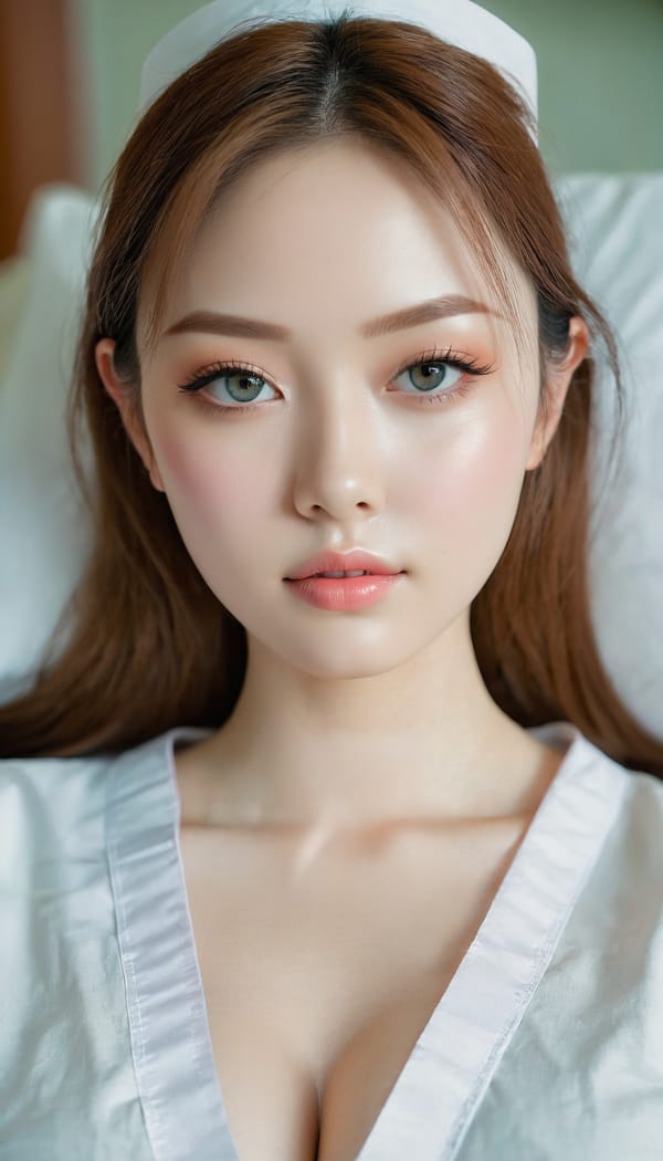 Tags: 21872187, SDXL
{"3": {"inputs": {"seed": 727205146845133, "steps": 64, "cfg": 7.22, "sampler_name": "dpmpp_2m", "scheduler": "karras", "denoise": 1.0, "model": ["27", 0], "positive": ["6", 0], "negative": ["7", 0], "latent_image": ["5", 0]}, "class_type": "KSampler"}, "4": {"inputs": {"ckpt_name": "juggernautxl.safetensors"}, "class_type": "CheckpointLoaderSimple"}, "5": {"inputs": {"width": 768, "height": 1344, "batch_size": 1}, "class_type": "EmptyLatentImage"}, "6": {"inputs": {"text": "23 year old girl, (idol:1.01), (slim:1.11), (pale skin:1.01), (beautiful eyes:1.00), (sexy lips:1.12), (seductive facial expression:0.99), (seductive pose:1.12), (eyelashes:1.06), (double eyelids:0.99), (detailed face:1.02), (temptress:0.96), (blush:1.01), (cute:0.99), (in a seductive pose:1.06), (large perky breasts:1.11), (cleavage:0.96), (thigh gap:1.00), (nurse in uniform:1.01) working in a hospital ward, (skin fuzz:1.03), (film:1.00), (textured skin:1.01), (soft lighting:1.04), (detailed skin:1.04), (candid cinema:1.00), (RAW:1.04), (natural looking skin:1.03), (portra:1.02)", "clip": ["27", 1]}, "class_type": "CLIPTextEncode"}, "7": {"inputs": {"text": "(distorted:1.08), (low resolution:1.11), (bad hands:1.06), (twisted:1.06), (open mouth:1.13), (watermark:1.11), (worst quality:1.10)", "clip": ["27", 1]}, "class_type": "CLIPTextEncode"}, "8": {"inputs": {"samples": ["3", 0], "vae": ["4", 2]}, "class_type": "VAEDecode"}, "25": {"inputs": {"lora_name": "nudify_xl.safetensors", "strength_model": 0.3, "strength_clip": 0.14, "model": ["4", 0], "clip": ["4", 1]}, "class_type": "LoraLoader"}, "26": {"inputs": {"lora_name": "shirtlift_SDXL_v2.safetensors", "strength_model": 0.01, "strength_clip": 0.1, "model": ["25", 0], "clip": ["25", 1]}, "class_type": "LoraLoader"}, "27": {"inputs": {"lora_name": "PerfectEyesXL.safetensors", "strength_model": 0.06, "strength_clip": 0.02, "model": ["26", 0], "clip": ["26", 1]}, "class_type": "LoraLoader"}, "30": {"inputs": {"model_name": "4x_NMKD-Superscale-SP_178000_G.pth"}, "class_type": "UpscaleModelLoader"}, "31": {"inputs": {"upscale_model": ["30", 0], "image": ["8", 0]}, "class_type": "ImageUpscaleWithModel"}, "32": {"inputs": {"upscale_method": "lanczos", "scale_by": 0.5, "image": ["31", 0]}, "class_type": "ImageScaleBy"}, "33": {"inputs": {"pixels": ["32", 0], "vae": ["4", 2]}, "class_type": "VAEEncode"}, "34": {"inputs": {"seed": 727205146845133, "steps": 64, "cfg": 7.22, "sampler_name": "dpmpp_2m", "scheduler": "karras", "denoise": 0.3, "model": ["27", 0], "positive": ["6", 0], "negative": ["7", 0], "latent_image": ["33", 0]}, "class_type": "KSampler"}, "36": {"inputs": {"samples": ["34", 0], "vae": ["4", 2]}, "class_type": "VAEDecode"}, "39": {"inputs": {"filename_prefix": "comfyapi-1724241860549", "images": ["36", 0]}, "class_type": "SaveImage"}}