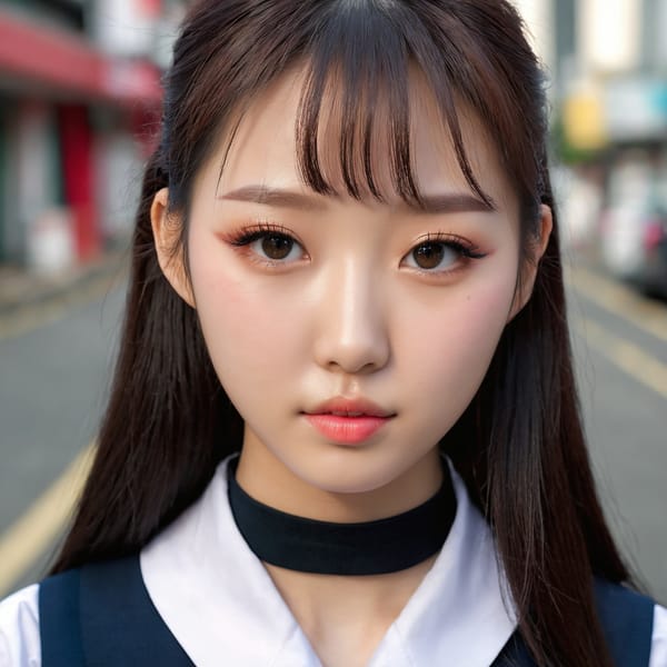 Tags: 21872187, SDXL
{"3": {"inputs": {"seed": 643178620240153, "steps": 32, "cfg": 7.94, "sampler_name": "dpmpp_2m", "scheduler": "karras", "denoise": 1.0, "model": ["27", 0], "positive": ["6", 0], "negative": ["7", 0], "latent_image": ["5", 0]}, "class_type": "KSampler"}, "4": {"inputs": {"ckpt_name": "juggernautxl.safetensors"}, "class_type": "CheckpointLoaderSimple"}, "5": {"inputs": {"width": 1024, "height": 1024, "batch_size": 1}, "class_type": "EmptyLatentImage"}, "6": {"inputs": {"text": "20 year old girl, (korean:1.11), (beautiful eyes:1.10), (slim:1.00), (blush:1.13), (double eyelids:1.09), (sexy lips:1.00), (detailed face:0.99), (temptress:1.13), (eyelashes:1.13), (cute:0.99), (seductive pose:1.13), (pale skin:1.09), (seductive facial expression:1.11), (idol:1.04), (in a seductive pose:0.96), (large perky breasts:1.10), (cleavage:0.99), (thigh gap:1.05), (school uniform:1.09), choker, busy street, (film:1.04), (RAW:1.00), (soft lighting:1.06), (textured skin:1.03), (natural looking skin:1.09), (skin fuzz:1.07), (portra:1.07), (candid cinema:1.07), (detailed skin:1.06)", "clip": ["27", 1]}, "class_type": "CLIPTextEncode"}, "7": {"inputs": {"text": "(watermark:1.14), (open mouth:1.07), (distorted:1.14), (twisted:1.10), (worst quality:1.07), (bad hands:1.13)", "clip": ["27", 1]}, "class_type": "CLIPTextEncode"}, "8": {"inputs": {"samples": ["3", 0], "vae": ["4", 2]}, "class_type": "VAEDecode"}, "25": {"inputs": {"lora_name": "nudify_xl.safetensors", "strength_model": 0.01, "strength_clip": 0.21, "model": ["4", 0], "clip": ["4", 1]}, "class_type": "LoraLoader"}, "26": {"inputs": {"lora_name": "shirtlift_SDXL_v2.safetensors", "strength_model": 0.04, "strength_clip": 0.17, "model": ["25", 0], "clip": ["25", 1]}, "class_type": "LoraLoader"}, "27": {"inputs": {"lora_name": "PerfectEyesXL.safetensors", "strength_model": 0.11, "strength_clip": 0.18, "model": ["26", 0], "clip": ["26", 1]}, "class_type": "LoraLoader"}, "30": {"inputs": {"model_name": "4x_NMKD-Superscale-SP_178000_G.pth"}, "class_type": "UpscaleModelLoader"}, "31": {"inputs": {"upscale_model": ["30", 0], "image": ["8", 0]}, "class_type": "ImageUpscaleWithModel"}, "32": {"inputs": {"upscale_method": "lanczos", "scale_by": 0.5, "image": ["31", 0]}, "class_type": "ImageScaleBy"}, "33": {"inputs": {"pixels": ["32", 0], "vae": ["4", 2]}, "class_type": "VAEEncode"}, "34": {"inputs": {"seed": 643178620240153, "steps": 32, "cfg": 7.94, "sampler_name": "dpmpp_2m", "scheduler": "karras", "denoise": 0.3, "model": ["27", 0], "positive": ["6", 0], "negative": ["7", 0], "latent_image": ["33", 0]}, "class_type": "KSampler"}, "36": {"inputs": {"samples": ["34", 0], "vae": ["4", 2]}, "class_type": "VAEDecode"}, "39": {"inputs": {"filename_prefix": "comfyapi-1734765620188", "images": ["36", 0]}, "class_type": "SaveImage"}}