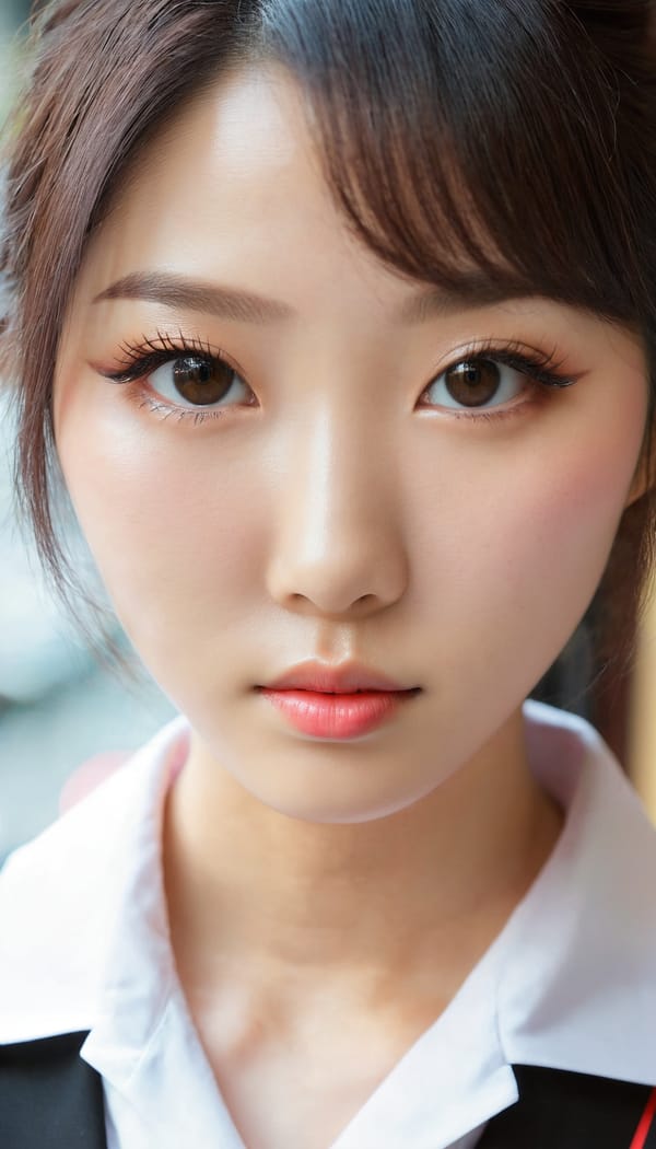 Tags: 21872187, SDXL
{"3": {"inputs": {"seed": 838558350406112, "steps": 32, "cfg": 7.82, "sampler_name": "dpmpp_2m", "scheduler": "karras", "denoise": 1.0, "model": ["27", 0], "positive": ["6", 0], "negative": ["7", 0], "latent_image": ["5", 0]}, "class_type": "KSampler"}, "4": {"inputs": {"ckpt_name": "juggernautxl.safetensors"}, "class_type": "CheckpointLoaderSimple"}, "5": {"inputs": {"width": 768, "height": 1344, "batch_size": 1}, "class_type": "EmptyLatentImage"}, "6": {"inputs": {"text": "28 year old girl, (korean:1.13), (taiwanese:1.00), (eyelashes:1.05), (temptress:1.13), (blush:0.98), (double eyelids:1.11), (detailed face:0.95), (cute:0.95), (beautiful eyes:1.08), (sexy lips:1.07), (slim:1.12), (pale skin:1.09), (seductive facial expression:0.99), (idol:0.99), (seductive pose:1.10), (in a seductive pose:1.11), (large perky breasts:1.01), (cleavage:0.98), (thigh gap:1.12), (school uniform:0.96), choker, busy street, (candid cinema:1.00), (soft lighting:1.01), (textured skin:1.05), (detailed skin:1.00), (film:1.00), (portra:1.00), (natural looking skin:1.01), (skin fuzz:1.06)", "clip": ["27", 1]}, "class_type": "CLIPTextEncode"}, "7": {"inputs": {"text": "(bad hands:1.09), (low resolution:1.05), (watermark:1.13), (open mouth:1.13), (worst quality:1.12), (distorted:1.13), (twisted:1.08)", "clip": ["27", 1]}, "class_type": "CLIPTextEncode"}, "8": {"inputs": {"samples": ["3", 0], "vae": ["4", 2]}, "class_type": "VAEDecode"}, "25": {"inputs": {"lora_name": "nudify_xl.safetensors", "strength_model": 0.11, "strength_clip": 0.1, "model": ["4", 0], "clip": ["4", 1]}, "class_type": "LoraLoader"}, "26": {"inputs": {"lora_name": "shirtlift_SDXL_v2.safetensors", "strength_model": 0.1, "strength_clip": 0.08, "model": ["25", 0], "clip": ["25", 1]}, "class_type": "LoraLoader"}, "27": {"inputs": {"lora_name": "PerfectEyesXL.safetensors", "strength_model": 0.13, "strength_clip": 0.1, "model": ["26", 0], "clip": ["26", 1]}, "class_type": "LoraLoader"}, "30": {"inputs": {"model_name": "4x_NMKD-Superscale-SP_178000_G.pth"}, "class_type": "UpscaleModelLoader"}, "31": {"inputs": {"upscale_model": ["30", 0], "image": ["8", 0]}, "class_type": "ImageUpscaleWithModel"}, "32": {"inputs": {"upscale_method": "lanczos", "scale_by": 0.5, "image": ["31", 0]}, "class_type": "ImageScaleBy"}, "33": {"inputs": {"pixels": ["32", 0], "vae": ["4", 2]}, "class_type": "VAEEncode"}, "34": {"inputs": {"seed": 838558350406112, "steps": 32, "cfg": 7.82, "sampler_name": "dpmpp_2m", "scheduler": "karras", "denoise": 0.3, "model": ["27", 0], "positive": ["6", 0], "negative": ["7", 0], "latent_image": ["33", 0]}, "class_type": "KSampler"}, "36": {"inputs": {"samples": ["34", 0], "vae": ["4", 2]}, "class_type": "VAEDecode"}, "39": {"inputs": {"filename_prefix": "comfyapi-1718511937521", "images": ["36", 0]}, "class_type": "SaveImage"}}