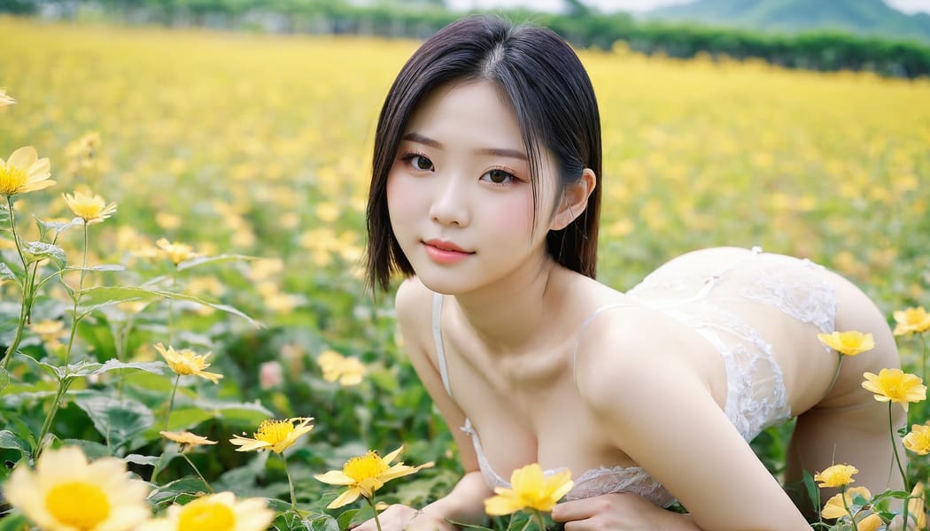 Tags: 21872187, SDXL
{"3": {"inputs": {"seed": 210285332348217, "steps": 32, "cfg": 7.76, "sampler_name": "dpmpp_2m", "scheduler": "karras", "denoise": 1.0, "model": ["27", 0], "positive": ["6", 0], "negative": ["7", 0], "latent_image": ["5", 0]}, "class_type": "KSampler"}, "4": {"inputs": {"ckpt_name": "juggernautxl.safetensors"}, "class_type": "CheckpointLoaderSimple"}, "5": {"inputs": {"width": 1344, "height": 768, "batch_size": 1}, "class_type": "EmptyLatentImage"}, "6": {"inputs": {"text": "18 year old girl, (taiwanese:1.10), (japanese:1.10), (chinese:1.13), (korean:1.07), (blush:0.95), (pale skin:1.03), (seductive pose:0.98), (idol:1.03), (detailed face:0.97), (beautiful eyes:1.05), (slim:1.10), (eyelashes:0.98), (temptress:0.98), (double eyelids:1.09), (sexy lips:0.96), (cute:1.10), (seductive facial expression:0.97), (on all fours:0.96), (spreading ass cheeks:1.09), (from behind:1.04), (backboob:1.07), wearing (translucent clothes:1.12) on a flower field, (RAW:1.00), (textured skin:1.08), (candid cinema:1.00), (natural looking skin:1.07), (soft lighting:1.07), (skin fuzz:1.00), (portra:1.01), (film:1.06), (detailed skin:1.07)", "clip": ["27", 1]}, "class_type": "CLIPTextEncode"}, "7": {"inputs": {"text": "(twisted:1.14), (open mouth:1.10), (distorted:1.14), (worst quality:1.07), (low resolution:1.14), (bad hands:1.06), (watermark:1.13)", "clip": ["27", 1]}, "class_type": "CLIPTextEncode"}, "8": {"inputs": {"samples": ["3", 0], "vae": ["4", 2]}, "class_type": "VAEDecode"}, "25": {"inputs": {"lora_name": "nudify_xl.safetensors", "strength_model": 0.23, "strength_clip": 0.22, "model": ["4", 0], "clip": ["4", 1]}, "class_type": "LoraLoader"}, "26": {"inputs": {"lora_name": "shirtlift_SDXL_v2.safetensors", "strength_model": 0.11, "strength_clip": 0.03, "model": ["25", 0], "clip": ["25", 1]}, "class_type": "LoraLoader"}, "27": {"inputs": {"lora_name": "PerfectEyesXL.safetensors", "strength_model": 0.08, "strength_clip": 0.02, "model": ["26", 0], "clip": ["26", 1]}, "class_type": "LoraLoader"}, "30": {"inputs": {"model_name": "4x_NMKD-Superscale-SP_178000_G.pth"}, "class_type": "UpscaleModelLoader"}, "31": {"inputs": {"upscale_model": ["30", 0], "image": ["8", 0]}, "class_type": "ImageUpscaleWithModel"}, "32": {"inputs": {"upscale_method": "lanczos", "scale_by": 0.5, "image": ["31", 0]}, "class_type": "ImageScaleBy"}, "33": {"inputs": {"pixels": ["32", 0], "vae": ["4", 2]}, "class_type": "VAEEncode"}, "34": {"inputs": {"seed": 210285332348217, "steps": 32, "cfg": 7.76, "sampler_name": "dpmpp_2m", "scheduler": "karras", "denoise": 0.3, "model": ["27", 0], "positive": ["6", 0], "negative": ["7", 0], "latent_image": ["33", 0]}, "class_type": "KSampler"}, "36": {"inputs": {"samples": ["34", 0], "vae": ["4", 2]}, "class_type": "VAEDecode"}, "39": {"inputs": {"filename_prefix": "comfyapi-1724131406343", "images": ["36", 0]}, "class_type": "SaveImage"}}