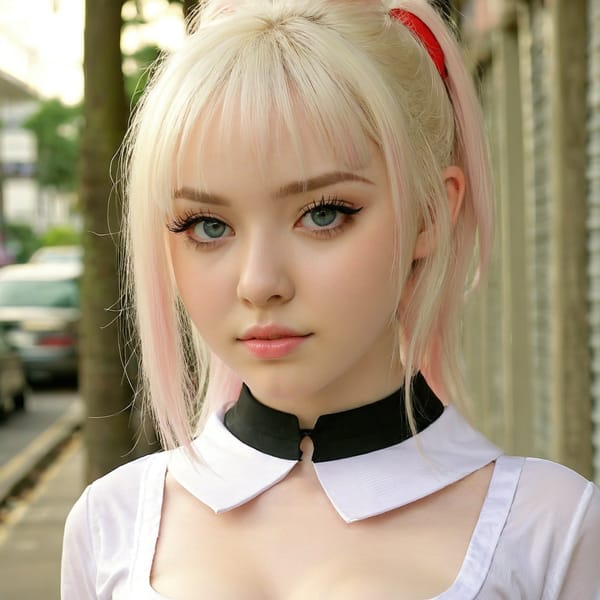 Tags: 21872187, SDXL
{"3": {"inputs": {"seed": 775910936405066, "steps": 64, "cfg": 7.58, "sampler_name": "dpmpp_2m", "scheduler": "karras", "denoise": 1.0, "model": ["27", 0], "positive": ["6", 0], "negative": ["7", 0], "latent_image": ["5", 0]}, "class_type": "KSampler"}, "4": {"inputs": {"ckpt_name": "juggernautxl.safetensors"}, "class_type": "CheckpointLoaderSimple"}, "5": {"inputs": {"width": 1024, "height": 1024, "batch_size": 1}, "class_type": "EmptyLatentImage"}, "6": {"inputs": {"text": "19 year old girl, (seductive pose:1.09), (idol:1.09), (detailed face:1.00), (sexy lips:1.10), (pale skin:1.11), (temptress:0.99), (cute:1.12), (eyelashes:1.05), (beautiful eyes:1.05), (slim:1.10), (seductive facial expression:1.00), (blush:1.01), (in a seductive pose:1.02), (large perky breasts:0.99), (cleavage:1.14), (thigh gap:1.11), (school uniform:0.99), choker, busy street, (detailed skin:1.06), (natural looking skin:1.09), (film:1.04), (soft lighting:1.01), (candid cinema:1.03), (portra:1.07), (textured skin:1.08), (RAW:1.03)", "clip": ["27", 1]}, "class_type": "CLIPTextEncode"}, "7": {"inputs": {"text": "(bad hands:1.11), (open mouth:1.08), (twisted:1.12), (low resolution:1.06), (distorted:1.11), (watermark:1.14), (worst quality:1.10)", "clip": ["27", 1]}, "class_type": "CLIPTextEncode"}, "8": {"inputs": {"samples": ["3", 0], "vae": ["4", 2]}, "class_type": "VAEDecode"}, "25": {"inputs": {"lora_name": "nudify_xl.safetensors", "strength_model": 0.3, "strength_clip": 0.29, "model": ["4", 0], "clip": ["4", 1]}, "class_type": "LoraLoader"}, "26": {"inputs": {"lora_name": "shirtlift_SDXL_v2.safetensors", "strength_model": 0.17, "strength_clip": 0.19, "model": ["25", 0], "clip": ["25", 1]}, "class_type": "LoraLoader"}, "27": {"inputs": {"lora_name": "PerfectEyesXL.safetensors", "strength_model": 0.18, "strength_clip": 0.09, "model": ["26", 0], "clip": ["26", 1]}, "class_type": "LoraLoader"}, "30": {"inputs": {"model_name": "4x_NMKD-Superscale-SP_178000_G.pth"}, "class_type": "UpscaleModelLoader"}, "31": {"inputs": {"upscale_model": ["30", 0], "image": ["8", 0]}, "class_type": "ImageUpscaleWithModel"}, "32": {"inputs": {"upscale_method": "lanczos", "scale_by": 0.5, "image": ["31", 0]}, "class_type": "ImageScaleBy"}, "33": {"inputs": {"pixels": ["32", 0], "vae": ["4", 2]}, "class_type": "VAEEncode"}, "34": {"inputs": {"seed": 775910936405066, "steps": 64, "cfg": 7.58, "sampler_name": "dpmpp_2m", "scheduler": "karras", "denoise": 0.3, "model": ["27", 0], "positive": ["6", 0], "negative": ["7", 0], "latent_image": ["33", 0]}, "class_type": "KSampler"}, "36": {"inputs": {"samples": ["34", 0], "vae": ["4", 2]}, "class_type": "VAEDecode"}, "39": {"inputs": {"filename_prefix": "comfyapi-1725980446592", "images": ["36", 0]}, "class_type": "SaveImage"}}