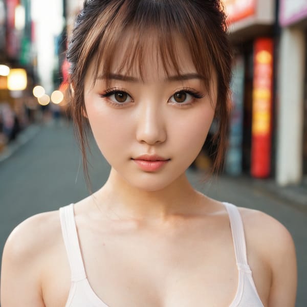 Tags: 21872187, SDXL
{"3": {"inputs": {"seed": 617533599781620, "steps": 32, "cfg": 6.19, "sampler_name": "dpmpp_2m", "scheduler": "karras", "denoise": 1.0, "model": ["27", 0], "positive": ["6", 0], "negative": ["7", 0], "latent_image": ["5", 0]}, "class_type": "KSampler"}, "4": {"inputs": {"ckpt_name": "juggernautxl.safetensors"}, "class_type": "CheckpointLoaderSimple"}, "5": {"inputs": {"width": 1024, "height": 1024, "batch_size": 1}, "class_type": "EmptyLatentImage"}, "6": {"inputs": {"text": "24 year old girl, (irish:1.02), (japanese:1.10), (seductive facial expression:1.03), (cute:1.08), (double eyelids:1.03), (detailed face:1.00), (blush:1.10), (eyelashes:1.07), (idol:1.00), (slim:1.09), (seductive pose:1.02), (sexy lips:1.07), (temptress:1.11), (beautiful eyes:1.11), (pale skin:1.06), (in a seductive pose:1.05), (large perky breasts:0.99), (cleavage:1.05), (thigh gap:0.96), (white tanktop:1.03), busy street, (natural looking skin:1.03), (textured skin:1.08), (detailed skin:1.00), (skin fuzz:1.02), (portra:1.05), (soft lighting:1.09), (RAW:1.05), (candid cinema:1.00), (film:1.05)", "clip": ["27", 1]}, "class_type": "CLIPTextEncode"}, "7": {"inputs": {"text": "(open mouth:1.07), (low resolution:1.08), (bad hands:1.13), (distorted:1.12), (twisted:1.08), (worst quality:1.09), (watermark:1.11)", "clip": ["27", 1]}, "class_type": "CLIPTextEncode"}, "8": {"inputs": {"samples": ["3", 0], "vae": ["4", 2]}, "class_type": "VAEDecode"}, "25": {"inputs": {"lora_name": "nudify_xl.safetensors", "strength_model": 0.13, "strength_clip": 0.2, "model": ["4", 0], "clip": ["4", 1]}, "class_type": "LoraLoader"}, "26": {"inputs": {"lora_name": "shirtlift_SDXL_v2.safetensors", "strength_model": 0.01, "strength_clip": 0.04, "model": ["25", 0], "clip": ["25", 1]}, "class_type": "LoraLoader"}, "27": {"inputs": {"lora_name": "PerfectEyesXL.safetensors", "strength_model": 0.04, "strength_clip": 0.03, "model": ["26", 0], "clip": ["26", 1]}, "class_type": "LoraLoader"}, "30": {"inputs": {"model_name": "4x_NMKD-Superscale-SP_178000_G.pth"}, "class_type": "UpscaleModelLoader"}, "31": {"inputs": {"upscale_model": ["30", 0], "image": ["8", 0]}, "class_type": "ImageUpscaleWithModel"}, "32": {"inputs": {"upscale_method": "lanczos", "scale_by": 0.5, "image": ["31", 0]}, "class_type": "ImageScaleBy"}, "33": {"inputs": {"pixels": ["32", 0], "vae": ["4", 2]}, "class_type": "VAEEncode"}, "34": {"inputs": {"seed": 617533599781620, "steps": 32, "cfg": 6.19, "sampler_name": "dpmpp_2m", "scheduler": "karras", "denoise": 0.3, "model": ["27", 0], "positive": ["6", 0], "negative": ["7", 0], "latent_image": ["33", 0]}, "class_type": "KSampler"}, "36": {"inputs": {"samples": ["34", 0], "vae": ["4", 2]}, "class_type": "VAEDecode"}, "39": {"inputs": {"filename_prefix": "comfyapi-1731226474100", "images": ["36", 0]}, "class_type": "SaveImage"}}